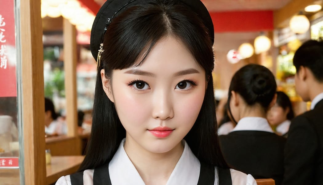 Tags: 21872187, SDXL
{"3": {"inputs": {"seed": 598584890678340, "steps": 64, "cfg": 7.51, "sampler_name": "dpmpp_2m", "scheduler": "karras", "denoise": 1.0, "model": ["27", 0], "positive": ["6", 0], "negative": ["7", 0], "latent_image": ["5", 0]}, "class_type": "KSampler"}, "4": {"inputs": {"ckpt_name": "juggernautXL_v8Rundiffusion.safetensors"}, "class_type": "CheckpointLoaderSimple"}, "5": {"inputs": {"width": 1344, "height": 768, "batch_size": 1}, "class_type": "EmptyLatentImage"}, "6": {"inputs": {"text": "20 year old girl, (chinese:1.13), (pale skin:0.96), (temptress:1.04), (eyelashes:1.06), (cute:1.14), (sexy lips:1.12), (slim:0.98), (blush:1.10), (detailed face:1.05), (beautiful eyes:1.01), (idol:1.08), (seductive pose:1.07), (double eyelids:1.03), (seductive facial expression:0.98), (in a seductive pose:1.07), (large perky breasts:1.11), (cleavage:1.04), (thigh gap:1.10), (a waitress in uniform:1.10) working at a restaurant, (candid cinema:1.09), (soft lighting:1.07), (detailed skin:1.00), (portra:1.02), (film:1.05), (skin fuzz:1.08), (natural looking skin:1.02), (RAW:1.08), (textured skin:1.01)", "clip": ["27", 1]}, "class_type": "CLIPTextEncode"}, "7": {"inputs": {"text": "(distorted:1.13), (twisted:1.07), (low resolution:1.14), (bad hands:1.13), (worst quality:1.07), (watermark:1.14), (open mouth:1.09)", "clip": ["27", 1]}, "class_type": "CLIPTextEncode"}, "8": {"inputs": {"samples": ["3", 0], "vae": ["4", 2]}, "class_type": "VAEDecode"}, "25": {"inputs": {"lora_name": "nudify_xl.safetensors", "strength_model": 0.2, "strength_clip": 0.03, "model": ["4", 0], "clip": ["4", 1]}, "class_type": "LoraLoader"}, "26": {"inputs": {"lora_name": "shirtlift_SDXL_v2.safetensors", "strength_model": 0.1, "strength_clip": 0.08, "model": ["25", 0], "clip": ["25", 1]}, "class_type": "LoraLoader"}, "27": {"inputs": {"lora_name": "PerfectEyesXL.safetensors", "strength_model": 0.05, "strength_clip": 0.14, "model": ["26", 0], "clip": ["26", 1]}, "class_type": "LoraLoader"}, "30": {"inputs": {"model_name": "4x_NMKD-Superscale-SP_178000_G.pth"}, "class_type": "UpscaleModelLoader"}, "31": {"inputs": {"upscale_model": ["30", 0], "image": ["8", 0]}, "class_type": "ImageUpscaleWithModel"}, "32": {"inputs": {"upscale_method": "lanczos", "scale_by": 0.5, "image": ["31", 0]}, "class_type": "ImageScaleBy"}, "33": {"inputs": {"pixels": ["32", 0], "vae": ["4", 2]}, "class_type": "VAEEncode"}, "34": {"inputs": {"seed": 598584890678340, "steps": 64, "cfg": 7.51, "sampler_name": "dpmpp_2m", "scheduler": "karras", "denoise": 0.3, "model": ["27", 0], "positive": ["6", 0], "negative": ["7", 0], "latent_image": ["33", 0]}, "class_type": "KSampler"}, "36": {"inputs": {"samples": ["34", 0], "vae": ["4", 2]}, "class_type": "VAEDecode"}, "39": {"inputs": {"filename_prefix": "comfyapi-1707750678247", "images": ["36", 0]}, "class_type": "SaveImage"}}