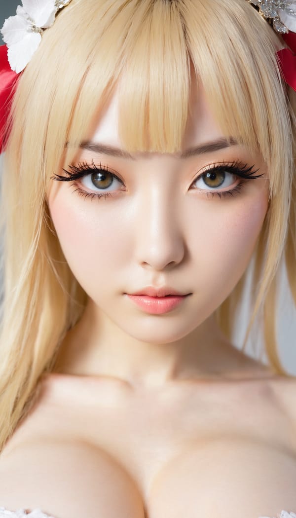 Tags: 21872187, SDXL
{"3": {"inputs": {"seed": 358965871369823, "steps": 32, "cfg": 7.2, "sampler_name": "dpmpp_2m", "scheduler": "karras", "denoise": 1.0, "model": ["27", 0], "positive": ["6", 0], "negative": ["7", 0], "latent_image": ["5", 0]}, "class_type": "KSampler"}, "4": {"inputs": {"ckpt_name": "juggernautxl.safetensors"}, "class_type": "CheckpointLoaderSimple"}, "5": {"inputs": {"width": 768, "height": 1344, "batch_size": 1}, "class_type": "EmptyLatentImage"}, "6": {"inputs": {"text": "21 year old girl, (irish:0.99), (japanese:1.07), (russian:1.09), (idol:1.10), (blush:1.00), (beautiful eyes:1.03), (pale skin:1.00), (double eyelids:1.03), (eyelashes:1.06), (detailed face:1.04), (seductive pose:1.12), (slim:1.14), (cute:1.09), (temptress:1.02), (seductive facial expression:1.05), (sexy lips:1.10), (in a seductive pose:0.97), (large perky breasts:1.03), (cleavage:1.07), (thigh gap:1.06), (in a cosplay:1.02) at comiket posing for camera, (skin fuzz:1.04), (soft lighting:1.09), (natural looking skin:1.01), (RAW:1.01), (candid cinema:1.04), (film:1.09), (textured skin:1.08), (portra:1.09), (detailed skin:1.00)", "clip": ["27", 1]}, "class_type": "CLIPTextEncode"}, "7": {"inputs": {"text": "(distorted:1.10), (worst quality:1.10), (low resolution:1.12), (twisted:1.11), (open mouth:1.12), (watermark:1.09), (bad hands:1.07)", "clip": ["27", 1]}, "class_type": "CLIPTextEncode"}, "8": {"inputs": {"samples": ["3", 0], "vae": ["4", 2]}, "class_type": "VAEDecode"}, "25": {"inputs": {"lora_name": "nudify_xl.safetensors", "strength_model": 0.35, "strength_clip": 0.02, "model": ["4", 0], "clip": ["4", 1]}, "class_type": "LoraLoader"}, "26": {"inputs": {"lora_name": "shirtlift_SDXL_v2.safetensors", "strength_model": 0.02, "strength_clip": 0.06, "model": ["25", 0], "clip": ["25", 1]}, "class_type": "LoraLoader"}, "27": {"inputs": {"lora_name": "PerfectEyesXL.safetensors", "strength_model": 0.17, "strength_clip": 0.19, "model": ["26", 0], "clip": ["26", 1]}, "class_type": "LoraLoader"}, "30": {"inputs": {"model_name": "4x_NMKD-Superscale-SP_178000_G.pth"}, "class_type": "UpscaleModelLoader"}, "31": {"inputs": {"upscale_model": ["30", 0], "image": ["8", 0]}, "class_type": "ImageUpscaleWithModel"}, "32": {"inputs": {"upscale_method": "lanczos", "scale_by": 0.5, "image": ["31", 0]}, "class_type": "ImageScaleBy"}, "33": {"inputs": {"pixels": ["32", 0], "vae": ["4", 2]}, "class_type": "VAEEncode"}, "34": {"inputs": {"seed": 358965871369823, "steps": 32, "cfg": 7.2, "sampler_name": "dpmpp_2m", "scheduler": "karras", "denoise": 0.3, "model": ["27", 0], "positive": ["6", 0], "negative": ["7", 0], "latent_image": ["33", 0]}, "class_type": "KSampler"}, "36": {"inputs": {"samples": ["34", 0], "vae": ["4", 2]}, "class_type": "VAEDecode"}, "39": {"inputs": {"filename_prefix": "comfyapi-1713993541030", "images": ["36", 0]}, "class_type": "SaveImage"}}