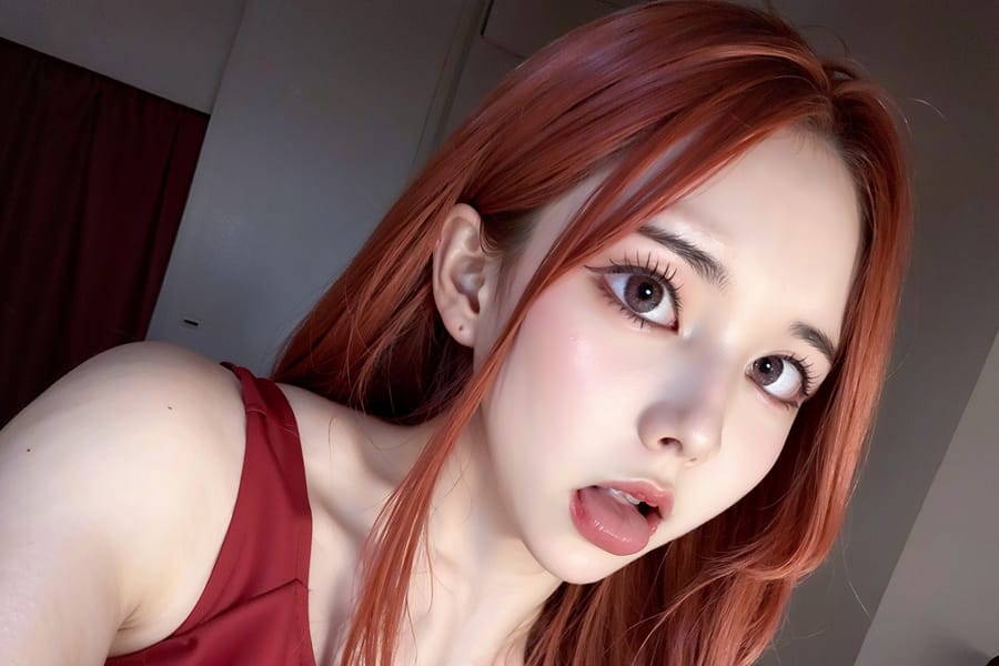 Tags: 21872187
<lora:koreanDollLikeness:0.62>, <lora:YaeMiko_Test:0.49>, (russian:0.98), (low-cut red dress:1.14), hotel ballroom, ceremony, <lora:ahegao-x-v4:0.48>, ahegao face, pleasure, extremely detailed eyes, extremely detailed face, cute, (photorealistic:0.94), sexy lips, seductive smile, double eyelids, eyelashes, pale skin, perky breasts, textured skin, RAW, hyper realistic, tall, delicate and beautiful girl, 1girl, solo, (dramatic:1.09)
Negative prompt: fat, (worst quality:2.22)
Steps: 48, Sampler: DPM++ 2M Karras, CFG scale: 6.4, Seed: 1157785102, Size: 768x512, Model hash: fc2511737a, Model: chilloutmix_NiPrunedFp32Fix, Seed resize from: -1x-1, Denoising strength: 0.4, Version: v1.2.1, Hires upscale: 2.5, Hires steps: 16, Hires upscaler: ESRGAN_4x