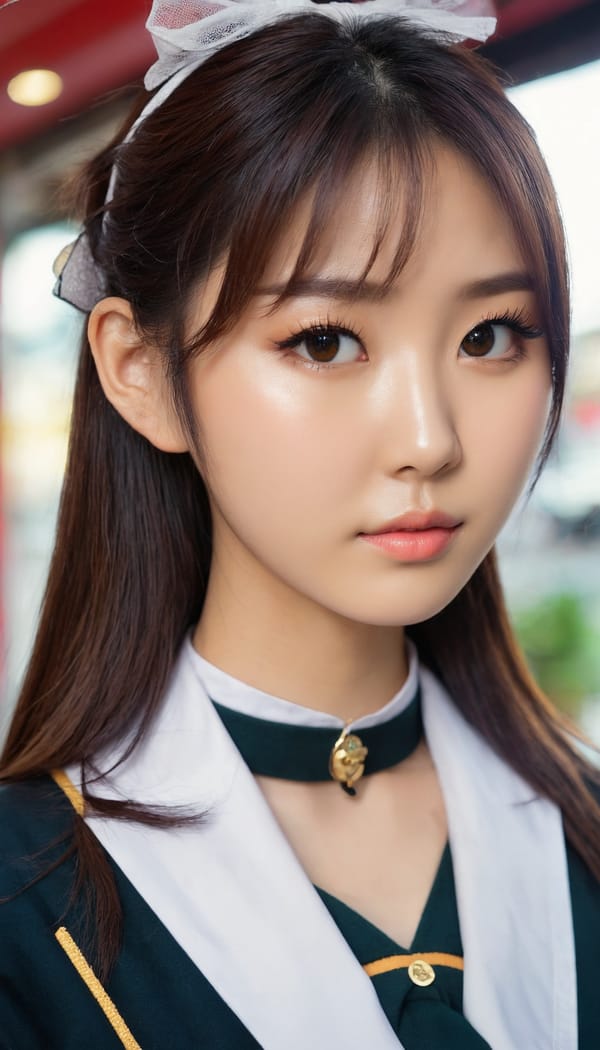 Tags: 21872187, SDXL
{"3": {"inputs": {"seed": 843523796494947, "steps": 32, "cfg": 5.81, "sampler_name": "dpmpp_2m", "scheduler": "karras", "denoise": 1.0, "model": ["27", 0], "positive": ["6", 0], "negative": ["7", 0], "latent_image": ["5", 0]}, "class_type": "KSampler"}, "4": {"inputs": {"ckpt_name": "juggernautxl.safetensors"}, "class_type": "CheckpointLoaderSimple"}, "5": {"inputs": {"width": 768, "height": 1344, "batch_size": 1}, "class_type": "EmptyLatentImage"}, "6": {"inputs": {"text": "24 year old girl, (taiwanese:1.02), (irish:0.96), (cute:1.10), (beautiful eyes:1.04), (seductive facial expression:1.14), (blush:1.06), (seductive pose:0.96), (detailed face:1.09), (idol:0.99), (temptress:1.08), (slim:0.95), (sexy lips:1.13), (eyelashes:1.09), (double eyelids:1.07), (in a seductive pose:1.02), (large perky breasts:1.04), (cleavage:1.05), (thigh gap:1.02), (school uniform:1.00), choker, busy street, (skin fuzz:1.01), (film:1.05), (textured skin:1.03), (detailed skin:1.07), (natural looking skin:1.07), (RAW:1.04), (soft lighting:1.06), (portra:1.09), (candid cinema:1.05)", "clip": ["27", 1]}, "class_type": "CLIPTextEncode"}, "7": {"inputs": {"text": "(worst quality:1.06), (open mouth:1.08), (bad hands:1.11), (distorted:1.07), (watermark:1.06), (low resolution:1.07), (twisted:1.12)", "clip": ["27", 1]}, "class_type": "CLIPTextEncode"}, "8": {"inputs": {"samples": ["3", 0], "vae": ["4", 2]}, "class_type": "VAEDecode"}, "25": {"inputs": {"lora_name": "nudify_xl.safetensors", "strength_model": 0.16, "strength_clip": 0.37, "model": ["4", 0], "clip": ["4", 1]}, "class_type": "LoraLoader"}, "26": {"inputs": {"lora_name": "shirtlift_SDXL_v2.safetensors", "strength_model": 0.12, "strength_clip": 0.19, "model": ["25", 0], "clip": ["25", 1]}, "class_type": "LoraLoader"}, "27": {"inputs": {"lora_name": "PerfectEyesXL.safetensors", "strength_model": 0.15, "strength_clip": 0.14, "model": ["26", 0], "clip": ["26", 1]}, "class_type": "LoraLoader"}, "30": {"inputs": {"model_name": "4x_NMKD-Superscale-SP_178000_G.pth"}, "class_type": "UpscaleModelLoader"}, "31": {"inputs": {"upscale_model": ["30", 0], "image": ["8", 0]}, "class_type": "ImageUpscaleWithModel"}, "32": {"inputs": {"upscale_method": "lanczos", "scale_by": 0.5, "image": ["31", 0]}, "class_type": "ImageScaleBy"}, "33": {"inputs": {"pixels": ["32", 0], "vae": ["4", 2]}, "class_type": "VAEEncode"}, "34": {"inputs": {"seed": 843523796494947, "steps": 32, "cfg": 5.81, "sampler_name": "dpmpp_2m", "scheduler": "karras", "denoise": 0.3, "model": ["27", 0], "positive": ["6", 0], "negative": ["7", 0], "latent_image": ["33", 0]}, "class_type": "KSampler"}, "36": {"inputs": {"samples": ["34", 0], "vae": ["4", 2]}, "class_type": "VAEDecode"}, "39": {"inputs": {"filename_prefix": "comfyapi-1716700642500", "images": ["36", 0]}, "class_type": "SaveImage"}}