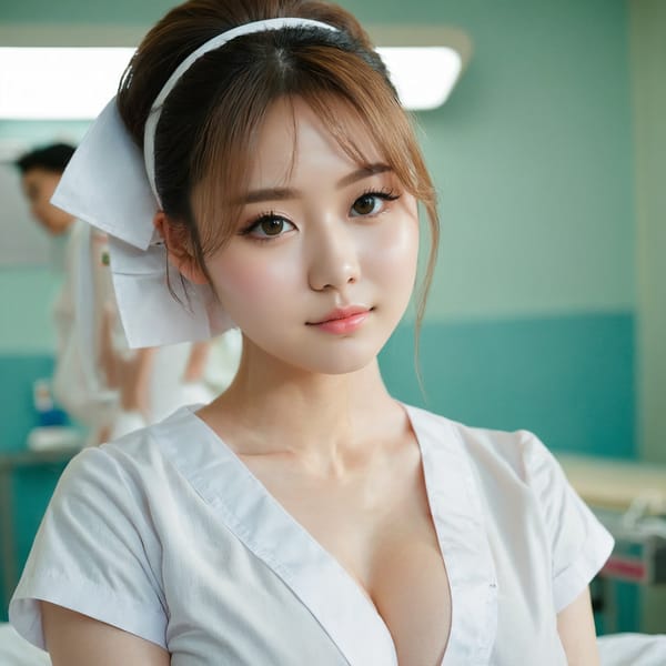 Tags: 21872187, SDXL
{"3": {"inputs": {"seed": 663162141121953, "steps": 64, "cfg": 7.27, "sampler_name": "dpmpp_2m", "scheduler": "karras", "denoise": 1.0, "model": ["27", 0], "positive": ["6", 0], "negative": ["7", 0], "latent_image": ["5", 0]}, "class_type": "KSampler"}, "4": {"inputs": {"ckpt_name": "juggernautxl.safetensors"}, "class_type": "CheckpointLoaderSimple"}, "5": {"inputs": {"width": 1024, "height": 1024, "batch_size": 1}, "class_type": "EmptyLatentImage"}, "6": {"inputs": {"text": "25 year old girl, (eyelashes:1.06), (slim:0.99), (seductive facial expression:0.95), (blush:0.97), (double eyelids:1.03), (seductive pose:1.07), (idol:1.12), (sexy lips:1.03), (detailed face:1.04), (beautiful eyes:0.95), (pale skin:1.03), (temptress:1.02), (cute:1.03), (in a seductive pose:1.06), (large perky breasts:1.06), (cleavage:1.08), (thigh gap:1.01), (nurse in uniform:1.14) working in a hospital ward, (natural looking skin:1.02), (detailed skin:1.03), (skin fuzz:1.01), (RAW:1.09), (textured skin:1.08), (soft lighting:1.02), (candid cinema:1.06), (film:1.01), (portra:1.02)", "clip": ["27", 1]}, "class_type": "CLIPTextEncode"}, "7": {"inputs": {"text": "(open mouth:1.14), (distorted:1.08), (low resolution:1.10), (twisted:1.13), (bad hands:1.12), (watermark:1.13), (worst quality:1.10)", "clip": ["27", 1]}, "class_type": "CLIPTextEncode"}, "8": {"inputs": {"samples": ["3", 0], "vae": ["4", 2]}, "class_type": "VAEDecode"}, "25": {"inputs": {"lora_name": "nudify_xl.safetensors", "strength_model": 0.16, "strength_clip": 0.36, "model": ["4", 0], "clip": ["4", 1]}, "class_type": "LoraLoader"}, "26": {"inputs": {"lora_name": "shirtlift_SDXL_v2.safetensors", "strength_model": 0.1, "strength_clip": 0.15, "model": ["25", 0], "clip": ["25", 1]}, "class_type": "LoraLoader"}, "27": {"inputs": {"lora_name": "PerfectEyesXL.safetensors", "strength_model": 0.03, "strength_clip": 0.04, "model": ["26", 0], "clip": ["26", 1]}, "class_type": "LoraLoader"}, "30": {"inputs": {"model_name": "4x_NMKD-Superscale-SP_178000_G.pth"}, "class_type": "UpscaleModelLoader"}, "31": {"inputs": {"upscale_model": ["30", 0], "image": ["8", 0]}, "class_type": "ImageUpscaleWithModel"}, "32": {"inputs": {"upscale_method": "lanczos", "scale_by": 0.5, "image": ["31", 0]}, "class_type": "ImageScaleBy"}, "33": {"inputs": {"pixels": ["32", 0], "vae": ["4", 2]}, "class_type": "VAEEncode"}, "34": {"inputs": {"seed": 663162141121953, "steps": 64, "cfg": 7.27, "sampler_name": "dpmpp_2m", "scheduler": "karras", "denoise": 0.3, "model": ["27", 0], "positive": ["6", 0], "negative": ["7", 0], "latent_image": ["33", 0]}, "class_type": "KSampler"}, "36": {"inputs": {"samples": ["34", 0], "vae": ["4", 2]}, "class_type": "VAEDecode"}, "39": {"inputs": {"filename_prefix": "comfyapi-1727976108107", "images": ["36", 0]}, "class_type": "SaveImage"}}