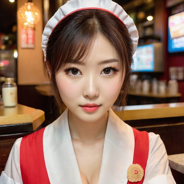 Tags: 21872187, SDXL
{"3": {"inputs": {"seed": 276450882533974, "steps": 32, "cfg": 6.41, "sampler_name": "dpmpp_2m", "scheduler": "karras", "denoise": 1.0, "model": ["27", 0], "positive": ["6", 0], "negative": ["7", 0], "latent_image": ["5", 0]}, "class_type": "KSampler"}, "4": {"inputs": {"ckpt_name": "juggernautxl.safetensors"}, "class_type": "CheckpointLoaderSimple"}, "5": {"inputs": {"width": 1024, "height": 1024, "batch_size": 1}, "class_type": "EmptyLatentImage"}, "6": {"inputs": {"text": "26 year old girl, (chinese:0.95), (japanese:1.10), (beautiful eyes:1.06), (pale skin:0.97), (seductive pose:0.99), (eyelashes:1.08), (idol:1.11), (seductive facial expression:1.00), (cute:1.07), (temptress:1.12), (double eyelids:1.01), (detailed face:1.08), (slim:0.96), (blush:1.14), (in a seductive pose:0.99), (large perky breasts:1.04), (cleavage:1.04), (thigh gap:1.04), (a waitress in uniform:0.99) working at a restaurant, (candid cinema:1.08), (film:1.07), (soft lighting:1.02), (RAW:1.01), (natural looking skin:1.00), (skin fuzz:1.06), (portra:1.02), (detailed skin:1.09), (textured skin:1.06)", "clip": ["27", 1]}, "class_type": "CLIPTextEncode"}, "7": {"inputs": {"text": "(open mouth:1.10), (worst quality:1.07), (distorted:1.10), (watermark:1.09), (twisted:1.07), (bad hands:1.08), (low resolution:1.05)", "clip": ["27", 1]}, "class_type": "CLIPTextEncode"}, "8": {"inputs": {"samples": ["3", 0], "vae": ["4", 2]}, "class_type": "VAEDecode"}, "25": {"inputs": {"lora_name": "nudify_xl.safetensors", "strength_model": 0.18, "strength_clip": 0.04, "model": ["4", 0], "clip": ["4", 1]}, "class_type": "LoraLoader"}, "26": {"inputs": {"lora_name": "shirtlift_SDXL_v2.safetensors", "strength_model": 0.05, "strength_clip": 0.09, "model": ["25", 0], "clip": ["25", 1]}, "class_type": "LoraLoader"}, "27": {"inputs": {"lora_name": "PerfectEyesXL.safetensors", "strength_model": 0.18, "strength_clip": 0.15, "model": ["26", 0], "clip": ["26", 1]}, "class_type": "LoraLoader"}, "30": {"inputs": {"model_name": "4x_NMKD-Superscale-SP_178000_G.pth"}, "class_type": "UpscaleModelLoader"}, "31": {"inputs": {"upscale_model": ["30", 0], "image": ["8", 0]}, "class_type": "ImageUpscaleWithModel"}, "32": {"inputs": {"upscale_method": "lanczos", "scale_by": 0.5, "image": ["31", 0]}, "class_type": "ImageScaleBy"}, "33": {"inputs": {"pixels": ["32", 0], "vae": ["4", 2]}, "class_type": "VAEEncode"}, "34": {"inputs": {"seed": 276450882533974, "steps": 32, "cfg": 6.41, "sampler_name": "dpmpp_2m", "scheduler": "karras", "denoise": 0.3, "model": ["27", 0], "positive": ["6", 0], "negative": ["7", 0], "latent_image": ["33", 0]}, "class_type": "KSampler"}, "36": {"inputs": {"samples": ["34", 0], "vae": ["4", 2]}, "class_type": "VAEDecode"}, "39": {"inputs": {"filename_prefix": "comfyapi-1714741604815", "images": ["36", 0]}, "class_type": "SaveImage"}}