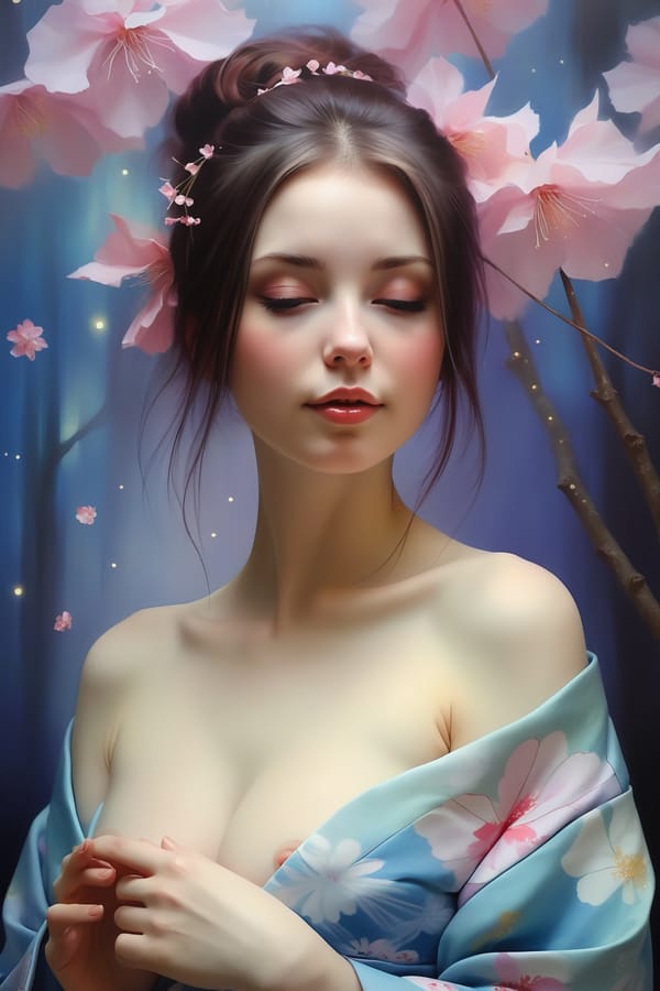 Tags: undefined
(by Artist Dorina Costras:1.3) Beautiful sexy 21 years old woman, vertiginous cleavage, Yukata: Yukata is a casual, lightweight kimono typically worn during summer festivals or at hot springs. It is made of cotton and is more relaxed in design compared to formal kimonos., bokeh. romantic background, god rays. BREAK flying sparkles, (topless:1.8), (2b:0.5)
Negative prompt: watermark,signature badhandv4,watermark,signature
Steps: 36, Sampler: Euler a, CFG scale: 7, Seed: 2235575678, Size: 768x1152, Model hash: c9e3e68f89, Model: juggernautXL_v9Rundiffusionphoto2, Denoising strength: 0.3, Hires upscale: 1.5, Hires steps: 12, Hires upscaler: R-ESRGAN 4x+ Anime6B, Version: v1.7.0