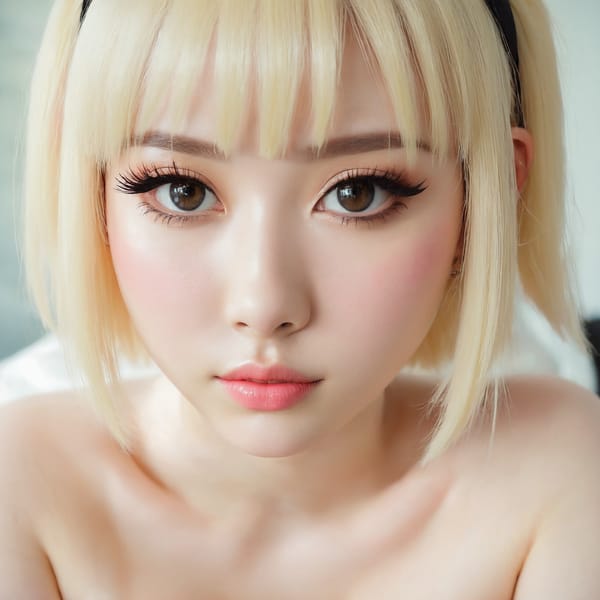 Tags: 21872187, SDXL
{"3": {"inputs": {"seed": 458264546177015, "steps": 64, "cfg": 6.4, "sampler_name": "dpmpp_2m", "scheduler": "karras", "denoise": 1.0, "model": ["27", 0], "positive": ["6", 0], "negative": ["7", 0], "latent_image": ["5", 0]}, "class_type": "KSampler"}, "4": {"inputs": {"ckpt_name": "juggernautxl.safetensors"}, "class_type": "CheckpointLoaderSimple"}, "5": {"inputs": {"width": 1024, "height": 1024, "batch_size": 1}, "class_type": "EmptyLatentImage"}, "6": {"inputs": {"text": "27 year old girl, (pale skin:0.99), (detailed face:0.98), (sexy lips:1.07), (beautiful eyes:1.06), (double eyelids:1.14), (blush:1.13), (seductive pose:0.98), (slim:0.99), (eyelashes:1.06), (temptress:1.07), (seductive facial expression:1.12), (cute:0.95), (idol:1.05), (on all fours:0.95), (spreading ass cheeks:1.07), (from behind:1.04), (backboob:1.05), (in a cosplay:0.98) at comiket posing for camera, (film:1.01), (skin fuzz:1.02), (textured skin:1.08), (candid cinema:1.04), (natural looking skin:1.05), (detailed skin:1.01), (RAW:1.09), (soft lighting:1.09), (portra:1.09)", "clip": ["27", 1]}, "class_type": "CLIPTextEncode"}, "7": {"inputs": {"text": "(bad hands:1.05), (low resolution:1.09), (open mouth:1.10), (distorted:1.14), (watermark:1.11), (twisted:1.14)", "clip": ["27", 1]}, "class_type": "CLIPTextEncode"}, "8": {"inputs": {"samples": ["3", 0], "vae": ["4", 2]}, "class_type": "VAEDecode"}, "25": {"inputs": {"lora_name": "nudify_xl.safetensors", "strength_model": 0.09, "strength_clip": 0.11, "model": ["4", 0], "clip": ["4", 1]}, "class_type": "LoraLoader"}, "26": {"inputs": {"lora_name": "shirtlift_SDXL_v2.safetensors", "strength_model": 0.09, "strength_clip": 0.08, "model": ["25", 0], "clip": ["25", 1]}, "class_type": "LoraLoader"}, "27": {"inputs": {"lora_name": "PerfectEyesXL.safetensors", "strength_model": 0.0, "strength_clip": 0.05, "model": ["26", 0], "clip": ["26", 1]}, "class_type": "LoraLoader"}, "30": {"inputs": {"model_name": "4x_NMKD-Superscale-SP_178000_G.pth"}, "class_type": "UpscaleModelLoader"}, "31": {"inputs": {"upscale_model": ["30", 0], "image": ["8", 0]}, "class_type": "ImageUpscaleWithModel"}, "32": {"inputs": {"upscale_method": "lanczos", "scale_by": 0.5, "image": ["31", 0]}, "class_type": "ImageScaleBy"}, "33": {"inputs": {"pixels": ["32", 0], "vae": ["4", 2]}, "class_type": "VAEEncode"}, "34": {"inputs": {"seed": 458264546177015, "steps": 64, "cfg": 6.4, "sampler_name": "dpmpp_2m", "scheduler": "karras", "denoise": 0.3, "model": ["27", 0], "positive": ["6", 0], "negative": ["7", 0], "latent_image": ["33", 0]}, "class_type": "KSampler"}, "36": {"inputs": {"samples": ["34", 0], "vae": ["4", 2]}, "class_type": "VAEDecode"}, "39": {"inputs": {"filename_prefix": "comfyapi-1724692681602", "images": ["36", 0]}, "class_type": "SaveImage"}}