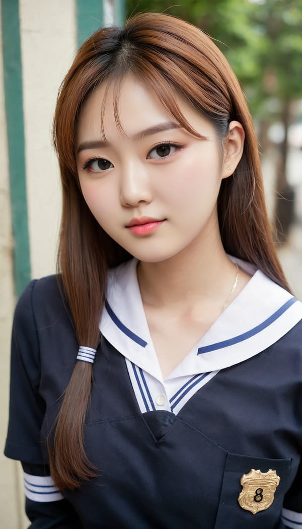 Tags: 21872187, SDXL
{"3": {"inputs": {"seed": 281023346720168, "steps": 64, "cfg": 7.3, "sampler_name": "dpmpp_2m", "scheduler": "karras", "denoise": 1.0, "model": ["27", 0], "positive": ["6", 0], "negative": ["7", 0], "latent_image": ["5", 0]}, "class_type": "KSampler"}, "4": {"inputs": {"ckpt_name": "juggernautXL_v8Rundiffusion.safetensors"}, "class_type": "CheckpointLoaderSimple"}, "5": {"inputs": {"width": 768, "height": 1344, "batch_size": 1}, "class_type": "EmptyLatentImage"}, "6": {"inputs": {"text": "22 year old girl, (korean:1.04), (cute:1.09), (slim:1.08), (detailed face:1.04), (sexy lips:1.04), (double eyelids:1.11), (blush:1.03), (seductive facial expression:1.09), (beautiful eyes:0.98), (temptress:0.97), (idol:1.10), (seductive pose:1.04), (pale skin:1.07), (eyelashes:1.00), (in a seductive pose:1.02), (large perky breasts:1.08), (cleavage:1.01), (thigh gap:1.02), (school uniform:1.14), choker, busy street, (RAW:1.08), (portra:1.05), (detailed skin:1.02), (film:1.07), (natural looking skin:1.05), (skin fuzz:1.07), (textured skin:1.01), (soft lighting:1.05), (candid cinema:1.03)", "clip": ["27", 1]}, "class_type": "CLIPTextEncode"}, "7": {"inputs": {"text": "(open mouth:1.14), (low resolution:1.13), (bad hands:1.06), (twisted:1.13), (watermark:1.06), (distorted:1.07), (worst quality:1.08)", "clip": ["27", 1]}, "class_type": "CLIPTextEncode"}, "8": {"inputs": {"samples": ["3", 0], "vae": ["4", 2]}, "class_type": "VAEDecode"}, "25": {"inputs": {"lora_name": "nudify_xl.safetensors", "strength_model": 0.21, "strength_clip": 0.32, "model": ["4", 0], "clip": ["4", 1]}, "class_type": "LoraLoader"}, "26": {"inputs": {"lora_name": "shirtlift_SDXL_v2.safetensors", "strength_model": 0.11, "strength_clip": 0.08, "model": ["25", 0], "clip": ["25", 1]}, "class_type": "LoraLoader"}, "27": {"inputs": {"lora_name": "PerfectEyesXL.safetensors", "strength_model": 0.17, "strength_clip": 0.14, "model": ["26", 0], "clip": ["26", 1]}, "class_type": "LoraLoader"}, "30": {"inputs": {"model_name": "4x_NMKD-Superscale-SP_178000_G.pth"}, "class_type": "UpscaleModelLoader"}, "31": {"inputs": {"upscale_model": ["30", 0], "image": ["8", 0]}, "class_type": "ImageUpscaleWithModel"}, "32": {"inputs": {"upscale_method": "lanczos", "scale_by": 0.5, "image": ["31", 0]}, "class_type": "ImageScaleBy"}, "33": {"inputs": {"pixels": ["32", 0], "vae": ["4", 2]}, "class_type": "VAEEncode"}, "34": {"inputs": {"seed": 281023346720168, "steps": 64, "cfg": 7.3, "sampler_name": "dpmpp_2m", "scheduler": "karras", "denoise": 0.3, "model": ["27", 0], "positive": ["6", 0], "negative": ["7", 0], "latent_image": ["33", 0]}, "class_type": "KSampler"}, "36": {"inputs": {"samples": ["34", 0], "vae": ["4", 2]}, "class_type": "VAEDecode"}, "39": {"inputs": {"filename_prefix": "comfyapi-1707913601182", "images": ["36", 0]}, "class_type": "SaveImage"}}