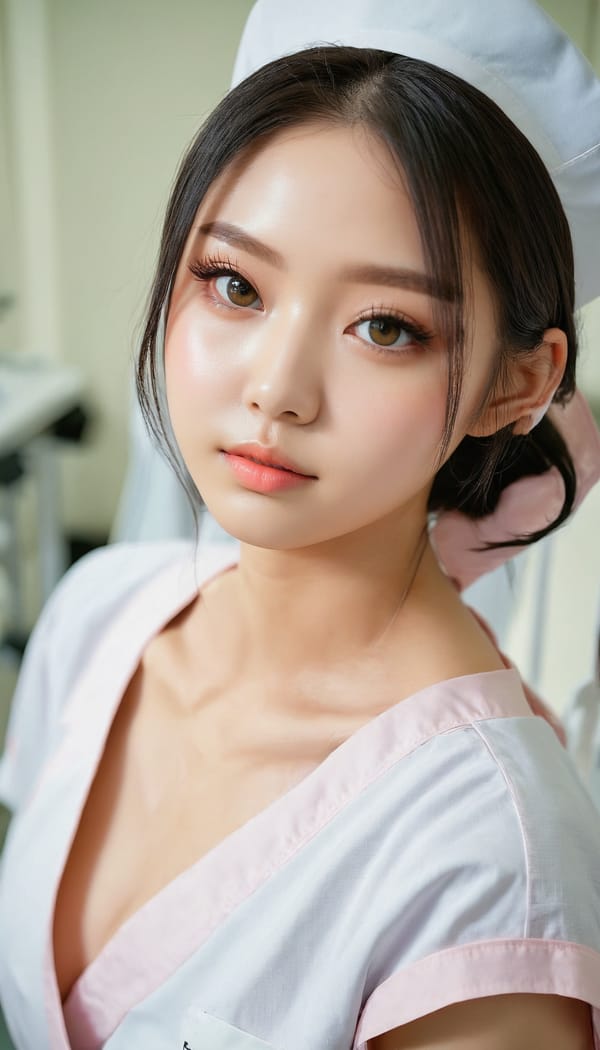 Tags: 21872187, SDXL
{"3": {"inputs": {"seed": 540990761213185, "steps": 64, "cfg": 6.32, "sampler_name": "dpmpp_2m", "scheduler": "karras", "denoise": 1.0, "model": ["27", 0], "positive": ["6", 0], "negative": ["7", 0], "latent_image": ["5", 0]}, "class_type": "KSampler"}, "4": {"inputs": {"ckpt_name": "juggernautxl.safetensors"}, "class_type": "CheckpointLoaderSimple"}, "5": {"inputs": {"width": 768, "height": 1344, "batch_size": 1}, "class_type": "EmptyLatentImage"}, "6": {"inputs": {"text": "18 year old girl, (seductive pose:1.08), (temptress:0.99), (cute:1.03), (seductive facial expression:1.13), (idol:1.04), (double eyelids:1.00), (detailed face:1.10), (blush:1.00), (beautiful eyes:1.13), (sexy lips:1.14), (eyelashes:1.05), (slim:1.07), (on all fours:1.10), (spreading ass cheeks:1.08), (from behind:1.03), (backboob:0.96), (nurse in uniform:1.06) working in a hospital ward, (skin fuzz:1.02), (film:1.02), (detailed skin:1.05), (RAW:1.09), (portra:1.04), (textured skin:1.08), (soft lighting:1.07), (candid cinema:1.06), (natural looking skin:1.07)", "clip": ["27", 1]}, "class_type": "CLIPTextEncode"}, "7": {"inputs": {"text": "(watermark:1.07), (bad hands:1.07), (low resolution:1.13), (distorted:1.05), (twisted:1.09), (worst quality:1.05), (open mouth:1.14)", "clip": ["27", 1]}, "class_type": "CLIPTextEncode"}, "8": {"inputs": {"samples": ["3", 0], "vae": ["4", 2]}, "class_type": "VAEDecode"}, "25": {"inputs": {"lora_name": "nudify_xl.safetensors", "strength_model": 0.13, "strength_clip": 0.07, "model": ["4", 0], "clip": ["4", 1]}, "class_type": "LoraLoader"}, "26": {"inputs": {"lora_name": "shirtlift_SDXL_v2.safetensors", "strength_model": 0.02, "strength_clip": 0.13, "model": ["25", 0], "clip": ["25", 1]}, "class_type": "LoraLoader"}, "27": {"inputs": {"lora_name": "PerfectEyesXL.safetensors", "strength_model": 0.19, "strength_clip": 0.19, "model": ["26", 0], "clip": ["26", 1]}, "class_type": "LoraLoader"}, "30": {"inputs": {"model_name": "4x_NMKD-Superscale-SP_178000_G.pth"}, "class_type": "UpscaleModelLoader"}, "31": {"inputs": {"upscale_model": ["30", 0], "image": ["8", 0]}, "class_type": "ImageUpscaleWithModel"}, "32": {"inputs": {"upscale_method": "lanczos", "scale_by": 0.5, "image": ["31", 0]}, "class_type": "ImageScaleBy"}, "33": {"inputs": {"pixels": ["32", 0], "vae": ["4", 2]}, "class_type": "VAEEncode"}, "34": {"inputs": {"seed": 540990761213185, "steps": 64, "cfg": 6.32, "sampler_name": "dpmpp_2m", "scheduler": "karras", "denoise": 0.3, "model": ["27", 0], "positive": ["6", 0], "negative": ["7", 0], "latent_image": ["33", 0]}, "class_type": "KSampler"}, "36": {"inputs": {"samples": ["34", 0], "vae": ["4", 2]}, "class_type": "VAEDecode"}, "39": {"inputs": {"filename_prefix": "comfyapi-1732278367895", "images": ["36", 0]}, "class_type": "SaveImage"}}