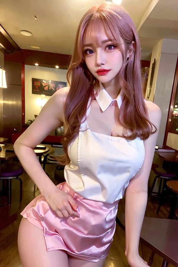 Tags: 21872187
<lora:mix4:0.37>, <lora:taiwanDollLikeness_v20:0.45>, <lora:YaeMiko_Test:0.66>, (waitress wearing uniform:1.06), restaurant, <lora:skirtlift-v4:0.92 <lora:Addams:0.27>, extremely detailed eyes, extremely detailed face, cute, (photorealistic:1.08), sexy lips, seductive smile, double eyelids, eyelashes, pale skin, perky breasts, 4K, RAW, sharp, hyper realistic, (long slim legs:1.18), (thigh gap:1.05), blush, 1girl, solo, (stunningly attractive:1.20), (dramatic:1.10)
Negative prompt: drawings, sketches, black and white, fat, disfigured, (worst quality:2.00)
Steps: 32, Sampler: DPM++ 2M Karras, CFG scale: 7.3, Seed: 2333619738, Size: 512x768, Model hash: fc2511737a, Model: chilloutmix_NiPrunedFp32Fix, Seed resize from: -1x-1, Denoising strength: 0.45, Version: v1.2.1, Hires upscale: 2.0, Hires steps: 16, Hires upscaler: ESRGAN_4x