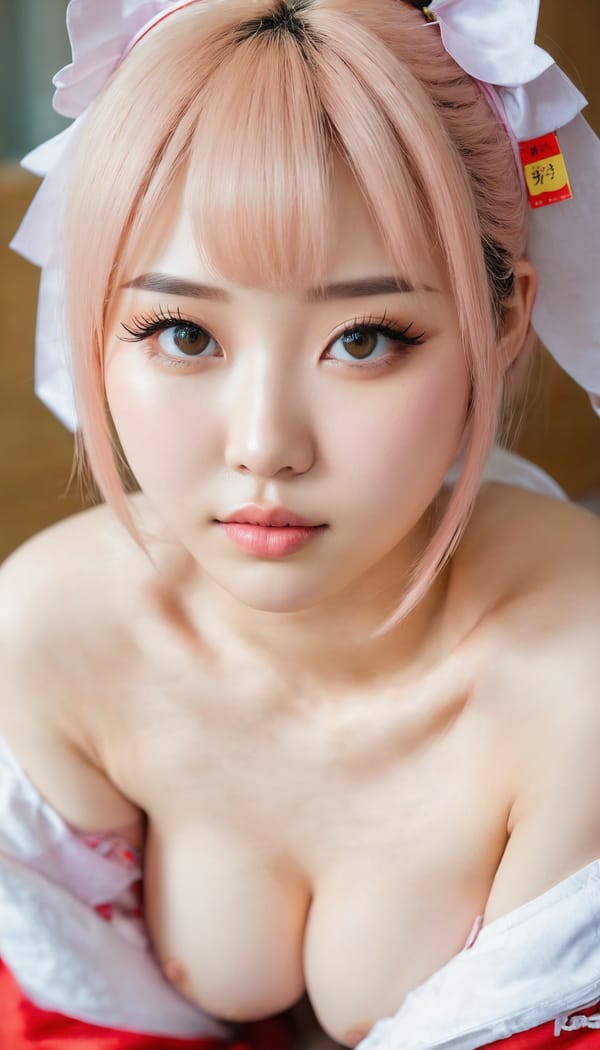 Tags: 21872187, SDXL
{"3": {"inputs": {"seed": 589597819166517, "steps": 32, "cfg": 5.93, "sampler_name": "dpmpp_2m", "scheduler": "karras", "denoise": 1.0, "model": ["27", 0], "positive": ["6", 0], "negative": ["7", 0], "latent_image": ["5", 0]}, "class_type": "KSampler"}, "4": {"inputs": {"ckpt_name": "juggernautxl.safetensors"}, "class_type": "CheckpointLoaderSimple"}, "5": {"inputs": {"width": 768, "height": 1344, "batch_size": 1}, "class_type": "EmptyLatentImage"}, "6": {"inputs": {"text": "18 year old girl, (chinese:1.07), (russian:0.98), (taiwanese:0.99), (cute:1.05), (seductive pose:1.10), (detailed face:1.07), (beautiful eyes:1.07), (idol:1.03), (sexy lips:1.02), (slim:0.98), (seductive facial expression:1.07), (eyelashes:1.11), (temptress:1.00), (blush:1.00), (pale skin:0.98), (double eyelids:0.96), (on all fours:1.05), (spreading ass cheeks:1.11), (from behind:1.06), (backboob:1.14), (in a cosplay:1.05) at comiket posing for camera, (skin fuzz:1.09), (candid cinema:1.04), (detailed skin:1.00), (RAW:1.06), (textured skin:1.08), (soft lighting:1.02), (portra:1.01), (natural looking skin:1.06), (film:1.07)", "clip": ["27", 1]}, "class_type": "CLIPTextEncode"}, "7": {"inputs": {"text": "(distorted:1.05), (worst quality:1.14), (bad hands:1.14), (twisted:1.06), (watermark:1.08), (open mouth:1.11), (low resolution:1.11)", "clip": ["27", 1]}, "class_type": "CLIPTextEncode"}, "8": {"inputs": {"samples": ["3", 0], "vae": ["4", 2]}, "class_type": "VAEDecode"}, "25": {"inputs": {"lora_name": "nudify_xl.safetensors", "strength_model": 0.17, "strength_clip": 0.19, "model": ["4", 0], "clip": ["4", 1]}, "class_type": "LoraLoader"}, "26": {"inputs": {"lora_name": "shirtlift_SDXL_v2.safetensors", "strength_model": 0.08, "strength_clip": 0.0, "model": ["25", 0], "clip": ["25", 1]}, "class_type": "LoraLoader"}, "27": {"inputs": {"lora_name": "PerfectEyesXL.safetensors", "strength_model": 0.09, "strength_clip": 0.17, "model": ["26", 0], "clip": ["26", 1]}, "class_type": "LoraLoader"}, "30": {"inputs": {"model_name": "4x_NMKD-Superscale-SP_178000_G.pth"}, "class_type": "UpscaleModelLoader"}, "31": {"inputs": {"upscale_model": ["30", 0], "image": ["8", 0]}, "class_type": "ImageUpscaleWithModel"}, "32": {"inputs": {"upscale_method": "lanczos", "scale_by": 0.5, "image": ["31", 0]}, "class_type": "ImageScaleBy"}, "33": {"inputs": {"pixels": ["32", 0], "vae": ["4", 2]}, "class_type": "VAEEncode"}, "34": {"inputs": {"seed": 589597819166517, "steps": 32, "cfg": 5.93, "sampler_name": "dpmpp_2m", "scheduler": "karras", "denoise": 0.3, "model": ["27", 0], "positive": ["6", 0], "negative": ["7", 0], "latent_image": ["33", 0]}, "class_type": "KSampler"}, "36": {"inputs": {"samples": ["34", 0], "vae": ["4", 2]}, "class_type": "VAEDecode"}, "39": {"inputs": {"filename_prefix": "comfyapi-1731302551786", "images": ["36", 0]}, "class_type": "SaveImage"}}