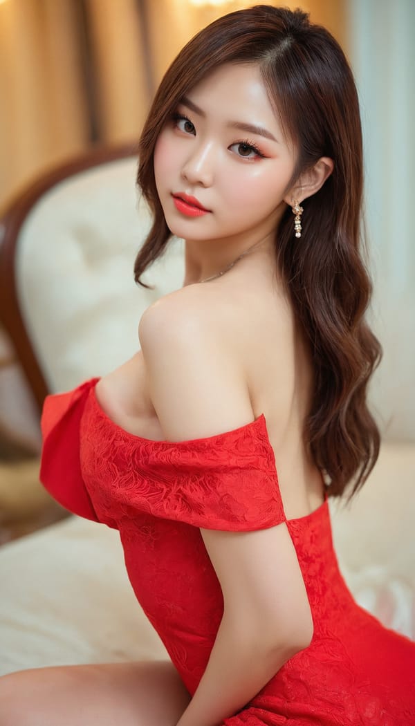 Tags: 21872187, SDXL
{"3": {"inputs": {"seed": 968537890116887, "steps": 32, "cfg": 5.68, "sampler_name": "dpmpp_2m", "scheduler": "karras", "denoise": 1.0, "model": ["27", 0], "positive": ["6", 0], "negative": ["7", 0], "latent_image": ["5", 0]}, "class_type": "KSampler"}, "4": {"inputs": {"ckpt_name": "juggernautxl.safetensors"}, "class_type": "CheckpointLoaderSimple"}, "5": {"inputs": {"width": 768, "height": 1344, "batch_size": 1}, "class_type": "EmptyLatentImage"}, "6": {"inputs": {"text": "19 year old girl, (taiwanese:0.95), (ukrainian:1.08), (russian:0.96), (detailed face:1.09), (sexy lips:1.12), (eyelashes:1.13), (cute:1.00), (seductive pose:0.97), (blush:1.01), (idol:1.09), (temptress:1.04), (beautiful eyes:1.02), (slim:0.96), (double eyelids:1.11), (perky ass:1.04), (exposed ass:1.12), (looking back:1.02), (sexy ass:0.98), (thigh gap:1.12), (wearing a low-cut red dress:1.13) at a ballroom, (skin fuzz:1.07), (RAW:1.05), (textured skin:1.07), (soft lighting:1.09), (detailed skin:1.07), (portra:1.08), (candid cinema:1.07), (natural looking skin:1.02), (film:1.08)", "clip": ["27", 1]}, "class_type": "CLIPTextEncode"}, "7": {"inputs": {"text": "(watermark:1.11), (open mouth:1.05), (bad hands:1.09), (low resolution:1.12), (worst quality:1.09), (distorted:1.07), (twisted:1.12)", "clip": ["27", 1]}, "class_type": "CLIPTextEncode"}, "8": {"inputs": {"samples": ["3", 0], "vae": ["4", 2]}, "class_type": "VAEDecode"}, "25": {"inputs": {"lora_name": "nudify_xl.safetensors", "strength_model": 0.12, "strength_clip": 0.35, "model": ["4", 0], "clip": ["4", 1]}, "class_type": "LoraLoader"}, "26": {"inputs": {"lora_name": "shirtlift_SDXL_v2.safetensors", "strength_model": 0.12, "strength_clip": 0.0, "model": ["25", 0], "clip": ["25", 1]}, "class_type": "LoraLoader"}, "27": {"inputs": {"lora_name": "PerfectEyesXL.safetensors", "strength_model": 0.14, "strength_clip": 0.12, "model": ["26", 0], "clip": ["26", 1]}, "class_type": "LoraLoader"}, "30": {"inputs": {"model_name": "4x_NMKD-Superscale-SP_178000_G.pth"}, "class_type": "UpscaleModelLoader"}, "31": {"inputs": {"upscale_model": ["30", 0], "image": ["8", 0]}, "class_type": "ImageUpscaleWithModel"}, "32": {"inputs": {"upscale_method": "lanczos", "scale_by": 0.5, "image": ["31", 0]}, "class_type": "ImageScaleBy"}, "33": {"inputs": {"pixels": ["32", 0], "vae": ["4", 2]}, "class_type": "VAEEncode"}, "34": {"inputs": {"seed": 968537890116887, "steps": 32, "cfg": 5.68, "sampler_name": "dpmpp_2m", "scheduler": "karras", "denoise": 0.3, "model": ["27", 0], "positive": ["6", 0], "negative": ["7", 0], "latent_image": ["33", 0]}, "class_type": "KSampler"}, "36": {"inputs": {"samples": ["34", 0], "vae": ["4", 2]}, "class_type": "VAEDecode"}, "39": {"inputs": {"filename_prefix": "comfyapi-1718425654296", "images": ["36", 0]}, "class_type": "SaveImage"}}