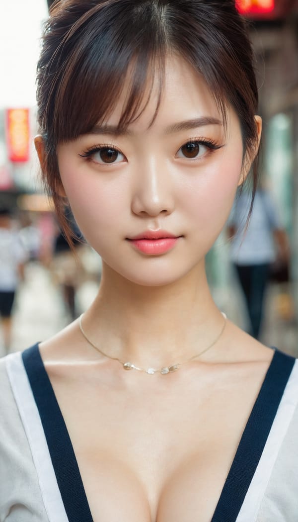 Tags: 21872187, SDXL
{"3": {"inputs": {"seed": 247223226224692, "steps": 64, "cfg": 5.64, "sampler_name": "dpmpp_2m", "scheduler": "karras", "denoise": 1.0, "model": ["27", 0], "positive": ["6", 0], "negative": ["7", 0], "latent_image": ["5", 0]}, "class_type": "KSampler"}, "4": {"inputs": {"ckpt_name": "juggernautxl.safetensors"}, "class_type": "CheckpointLoaderSimple"}, "5": {"inputs": {"width": 768, "height": 1344, "batch_size": 1}, "class_type": "EmptyLatentImage"}, "6": {"inputs": {"text": "28 year old girl, (taiwanese:1.13), (russian:1.14), (chinese:1.14), (eyelashes:1.05), (slim:0.98), (double eyelids:0.97), (seductive facial expression:1.13), (cute:1.09), (pale skin:0.99), (temptress:1.05), (blush:1.09), (sexy lips:1.08), (seductive pose:1.14), (detailed face:1.11), (beautiful eyes:1.07), (in a seductive pose:1.13), (large perky breasts:1.01), (cleavage:1.11), (thigh gap:1.09), (school uniform:1.02), choker, busy street, (textured skin:1.07), (natural looking skin:1.05), (candid cinema:1.06), (detailed skin:1.06), (RAW:1.01), (soft lighting:1.06), (film:1.08), (portra:1.05), (skin fuzz:1.09)", "clip": ["27", 1]}, "class_type": "CLIPTextEncode"}, "7": {"inputs": {"text": "(twisted:1.13), (low resolution:1.06), (worst quality:1.06), (bad hands:1.13), (open mouth:1.07), (distorted:1.09), (watermark:1.06)", "clip": ["27", 1]}, "class_type": "CLIPTextEncode"}, "8": {"inputs": {"samples": ["3", 0], "vae": ["4", 2]}, "class_type": "VAEDecode"}, "25": {"inputs": {"lora_name": "nudify_xl.safetensors", "strength_model": 0.11, "strength_clip": 0.09, "model": ["4", 0], "clip": ["4", 1]}, "class_type": "LoraLoader"}, "26": {"inputs": {"lora_name": "shirtlift_SDXL_v2.safetensors", "strength_model": 0.14, "strength_clip": 0.06, "model": ["25", 0], "clip": ["25", 1]}, "class_type": "LoraLoader"}, "27": {"inputs": {"lora_name": "PerfectEyesXL.safetensors", "strength_model": 0.0, "strength_clip": 0.14, "model": ["26", 0], "clip": ["26", 1]}, "class_type": "LoraLoader"}, "30": {"inputs": {"model_name": "4x_NMKD-Superscale-SP_178000_G.pth"}, "class_type": "UpscaleModelLoader"}, "31": {"inputs": {"upscale_model": ["30", 0], "image": ["8", 0]}, "class_type": "ImageUpscaleWithModel"}, "32": {"inputs": {"upscale_method": "lanczos", "scale_by": 0.5, "image": ["31", 0]}, "class_type": "ImageScaleBy"}, "33": {"inputs": {"pixels": ["32", 0], "vae": ["4", 2]}, "class_type": "VAEEncode"}, "34": {"inputs": {"seed": 247223226224692, "steps": 64, "cfg": 5.64, "sampler_name": "dpmpp_2m", "scheduler": "karras", "denoise": 0.3, "model": ["27", 0], "positive": ["6", 0], "negative": ["7", 0], "latent_image": ["33", 0]}, "class_type": "KSampler"}, "36": {"inputs": {"samples": ["34", 0], "vae": ["4", 2]}, "class_type": "VAEDecode"}, "39": {"inputs": {"filename_prefix": "comfyapi-1734833088340", "images": ["36", 0]}, "class_type": "SaveImage"}}