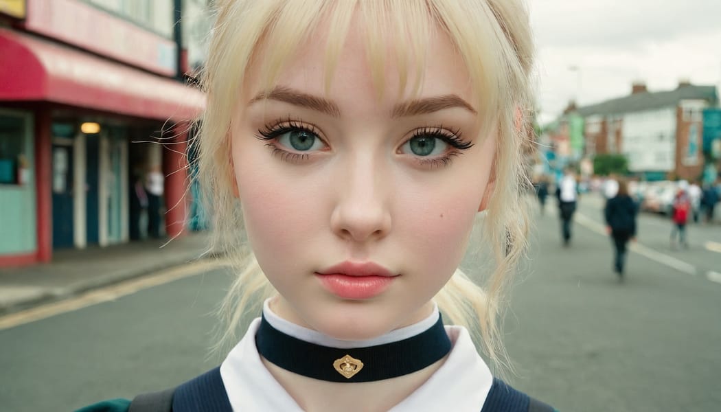 Tags: 21872187, SDXL
{"3": {"inputs": {"seed": 464748811361384, "steps": 32, "cfg": 6.85, "sampler_name": "dpmpp_2m", "scheduler": "karras", "denoise": 1.0, "model": ["27", 0], "positive": ["6", 0], "negative": ["7", 0], "latent_image": ["5", 0]}, "class_type": "KSampler"}, "4": {"inputs": {"ckpt_name": "juggernautxl.safetensors"}, "class_type": "CheckpointLoaderSimple"}, "5": {"inputs": {"width": 1344, "height": 768, "batch_size": 1}, "class_type": "EmptyLatentImage"}, "6": {"inputs": {"text": "24 year old girl, (irish:1.10), (seductive facial expression:1.14), (pale skin:1.11), (slim:0.97), (sexy lips:1.06), (cute:1.07), (eyelashes:0.95), (blush:1.08), (seductive pose:0.99), (double eyelids:0.99), (detailed face:1.03), (idol:1.00), (beautiful eyes:0.96), (temptress:0.97), (in a seductive pose:1.09), (large perky breasts:1.00), (cleavage:0.99), (thigh gap:0.96), (school uniform:1.03), choker, busy street, (detailed skin:1.09), (natural looking skin:1.00), (portra:1.08), (RAW:1.04), (textured skin:1.09), (film:1.03), (soft lighting:1.06), (candid cinema:1.01), (skin fuzz:1.02)", "clip": ["27", 1]}, "class_type": "CLIPTextEncode"}, "7": {"inputs": {"text": "(bad hands:1.11), (open mouth:1.14), (twisted:1.12), (watermark:1.10), (distorted:1.12), (low resolution:1.14), (worst quality:1.09)", "clip": ["27", 1]}, "class_type": "CLIPTextEncode"}, "8": {"inputs": {"samples": ["3", 0], "vae": ["4", 2]}, "class_type": "VAEDecode"}, "25": {"inputs": {"lora_name": "nudify_xl.safetensors", "strength_model": 0.06, "strength_clip": 0.34, "model": ["4", 0], "clip": ["4", 1]}, "class_type": "LoraLoader"}, "26": {"inputs": {"lora_name": "shirtlift_SDXL_v2.safetensors", "strength_model": 0.11, "strength_clip": 0.1, "model": ["25", 0], "clip": ["25", 1]}, "class_type": "LoraLoader"}, "27": {"inputs": {"lora_name": "PerfectEyesXL.safetensors", "strength_model": 0.06, "strength_clip": 0.18, "model": ["26", 0], "clip": ["26", 1]}, "class_type": "LoraLoader"}, "30": {"inputs": {"model_name": "4x_NMKD-Superscale-SP_178000_G.pth"}, "class_type": "UpscaleModelLoader"}, "31": {"inputs": {"upscale_model": ["30", 0], "image": ["8", 0]}, "class_type": "ImageUpscaleWithModel"}, "32": {"inputs": {"upscale_method": "lanczos", "scale_by": 0.5, "image": ["31", 0]}, "class_type": "ImageScaleBy"}, "33": {"inputs": {"pixels": ["32", 0], "vae": ["4", 2]}, "class_type": "VAEEncode"}, "34": {"inputs": {"seed": 464748811361384, "steps": 32, "cfg": 6.85, "sampler_name": "dpmpp_2m", "scheduler": "karras", "denoise": 0.3, "model": ["27", 0], "positive": ["6", 0], "negative": ["7", 0], "latent_image": ["33", 0]}, "class_type": "KSampler"}, "36": {"inputs": {"samples": ["34", 0], "vae": ["4", 2]}, "class_type": "VAEDecode"}, "39": {"inputs": {"filename_prefix": "comfyapi-1732640581897", "images": ["36", 0]}, "class_type": "SaveImage"}}