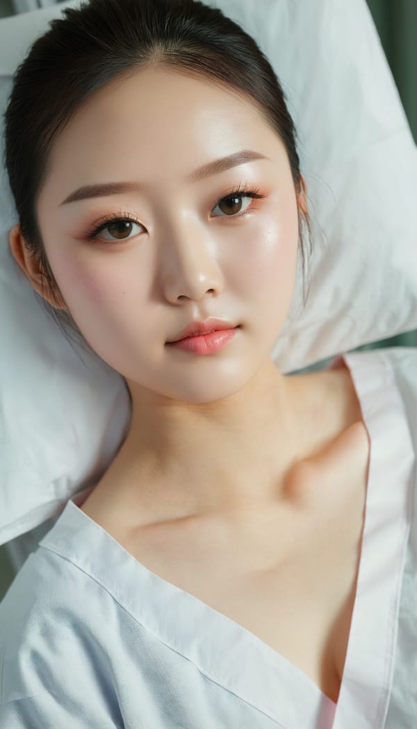 Tags: 21872187, SDXL
{"3": {"inputs": {"seed": 687710747750338, "steps": 64, "cfg": 7.94, "sampler_name": "dpmpp_2m", "scheduler": "karras", "denoise": 1.0, "model": ["27", 0], "positive": ["6", 0], "negative": ["7", 0], "latent_image": ["5", 0]}, "class_type": "KSampler"}, "4": {"inputs": {"ckpt_name": "juggernautxl.safetensors"}, "class_type": "CheckpointLoaderSimple"}, "5": {"inputs": {"width": 768, "height": 1344, "batch_size": 1}, "class_type": "EmptyLatentImage"}, "6": {"inputs": {"text": "22 year old girl, (chinese:1.01), (idol:1.02), (seductive facial expression:1.11), (eyelashes:0.97), (double eyelids:1.09), (detailed face:1.14), (temptress:1.01), (blush:0.98), (cute:0.96), (seductive pose:0.97), (slim:1.00), (beautiful eyes:0.99), (pale skin:0.99), (sexy lips:1.11), (perky ass:0.99), (exposed ass:1.07), (looking back:1.09), (sexy ass:1.10), (thigh gap:1.11), (nurse in uniform:1.14) working in a hospital ward, (candid cinema:1.07), (RAW:1.08), (detailed skin:1.07), (textured skin:1.08), (soft lighting:1.02), (skin fuzz:1.02), (portra:1.02), (natural looking skin:1.01), (film:1.05)", "clip": ["27", 1]}, "class_type": "CLIPTextEncode"}, "7": {"inputs": {"text": "(watermark:1.08), (twisted:1.07), (worst quality:1.08), (bad hands:1.10), (distorted:1.12), (open mouth:1.07), (low resolution:1.09)", "clip": ["27", 1]}, "class_type": "CLIPTextEncode"}, "8": {"inputs": {"samples": ["3", 0], "vae": ["4", 2]}, "class_type": "VAEDecode"}, "25": {"inputs": {"lora_name": "nudify_xl.safetensors", "strength_model": 0.3, "strength_clip": 0.16, "model": ["4", 0], "clip": ["4", 1]}, "class_type": "LoraLoader"}, "26": {"inputs": {"lora_name": "shirtlift_SDXL_v2.safetensors", "strength_model": 0.07, "strength_clip": 0.03, "model": ["25", 0], "clip": ["25", 1]}, "class_type": "LoraLoader"}, "27": {"inputs": {"lora_name": "PerfectEyesXL.safetensors", "strength_model": 0.05, "strength_clip": 0.08, "model": ["26", 0], "clip": ["26", 1]}, "class_type": "LoraLoader"}, "30": {"inputs": {"model_name": "4x_NMKD-Superscale-SP_178000_G.pth"}, "class_type": "UpscaleModelLoader"}, "31": {"inputs": {"upscale_model": ["30", 0], "image": ["8", 0]}, "class_type": "ImageUpscaleWithModel"}, "32": {"inputs": {"upscale_method": "lanczos", "scale_by": 0.5, "image": ["31", 0]}, "class_type": "ImageScaleBy"}, "33": {"inputs": {"pixels": ["32", 0], "vae": ["4", 2]}, "class_type": "VAEEncode"}, "34": {"inputs": {"seed": 687710747750338, "steps": 64, "cfg": 7.94, "sampler_name": "dpmpp_2m", "scheduler": "karras", "denoise": 0.3, "model": ["27", 0], "positive": ["6", 0], "negative": ["7", 0], "latent_image": ["33", 0]}, "class_type": "KSampler"}, "36": {"inputs": {"samples": ["34", 0], "vae": ["4", 2]}, "class_type": "VAEDecode"}, "39": {"inputs": {"filename_prefix": "comfyapi-1713658238948", "images": ["36", 0]}, "class_type": "SaveImage"}}