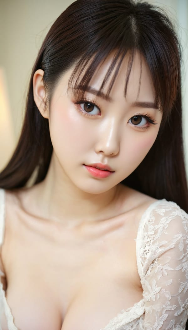 Tags: 21872187, SDXL
{"3": {"inputs": {"seed": 490962768407766, "steps": 32, "cfg": 7.34, "sampler_name": "dpmpp_2m", "scheduler": "karras", "denoise": 1.0, "model": ["27", 0], "positive": ["6", 0], "negative": ["7", 0], "latent_image": ["5", 0]}, "class_type": "KSampler"}, "4": {"inputs": {"ckpt_name": "juggernautxl.safetensors"}, "class_type": "CheckpointLoaderSimple"}, "5": {"inputs": {"width": 768, "height": 1344, "batch_size": 1}, "class_type": "EmptyLatentImage"}, "6": {"inputs": {"text": "23 year old girl, (chinese:1.00), (japanese:1.11), (cute:1.12), (seductive pose:1.08), (pale skin:1.04), (idol:1.14), (beautiful eyes:1.07), (seductive facial expression:1.02), (eyelashes:1.09), (detailed face:1.01), (blush:1.04), (double eyelids:0.97), (sexy lips:1.01), (slim:1.01), (temptress:1.07), (in a seductive pose:1.09), (large perky breasts:0.95), (cleavage:1.11), (thigh gap:0.99), (an office lady:0.99), (soft lighting:1.08), (skin fuzz:1.03), (candid cinema:1.06), (RAW:1.05), (detailed skin:1.00), (film:1.02), (textured skin:1.08), (portra:1.05), (natural looking skin:1.05)", "clip": ["27", 1]}, "class_type": "CLIPTextEncode"}, "7": {"inputs": {"text": "(watermark:1.14), (bad hands:1.10), (worst quality:1.08), (distorted:1.06), (twisted:1.13), (low resolution:1.05), (open mouth:1.14)", "clip": ["27", 1]}, "class_type": "CLIPTextEncode"}, "8": {"inputs": {"samples": ["3", 0], "vae": ["4", 2]}, "class_type": "VAEDecode"}, "25": {"inputs": {"lora_name": "nudify_xl.safetensors", "strength_model": 0.07, "strength_clip": 0.12, "model": ["4", 0], "clip": ["4", 1]}, "class_type": "LoraLoader"}, "26": {"inputs": {"lora_name": "shirtlift_SDXL_v2.safetensors", "strength_model": 0.19, "strength_clip": 0.02, "model": ["25", 0], "clip": ["25", 1]}, "class_type": "LoraLoader"}, "27": {"inputs": {"lora_name": "PerfectEyesXL.safetensors", "strength_model": 0.07, "strength_clip": 0.14, "model": ["26", 0], "clip": ["26", 1]}, "class_type": "LoraLoader"}, "30": {"inputs": {"model_name": "4x_NMKD-Superscale-SP_178000_G.pth"}, "class_type": "UpscaleModelLoader"}, "31": {"inputs": {"upscale_model": ["30", 0], "image": ["8", 0]}, "class_type": "ImageUpscaleWithModel"}, "32": {"inputs": {"upscale_method": "lanczos", "scale_by": 0.5, "image": ["31", 0]}, "class_type": "ImageScaleBy"}, "33": {"inputs": {"pixels": ["32", 0], "vae": ["4", 2]}, "class_type": "VAEEncode"}, "34": {"inputs": {"seed": 490962768407766, "steps": 32, "cfg": 7.34, "sampler_name": "dpmpp_2m", "scheduler": "karras", "denoise": 0.3, "model": ["27", 0], "positive": ["6", 0], "negative": ["7", 0], "latent_image": ["33", 0]}, "class_type": "KSampler"}, "36": {"inputs": {"samples": ["34", 0], "vae": ["4", 2]}, "class_type": "VAEDecode"}, "39": {"inputs": {"filename_prefix": "comfyapi-1726992923014", "images": ["36", 0]}, "class_type": "SaveImage"}}