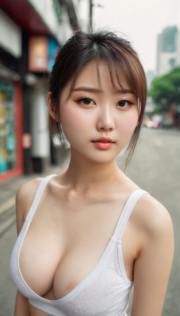 Tags: 21872187, SDXL
{"3": {"inputs": {"seed": 861573347644742, "steps": 32, "cfg": 6.06, "sampler_name": "dpmpp_2m", "scheduler": "karras", "denoise": 1.0, "model": ["27", 0], "positive": ["6", 0], "negative": ["7", 0], "latent_image": ["5", 0]}, "class_type": "KSampler"}, "4": {"inputs": {"ckpt_name": "juggernautxl.safetensors"}, "class_type": "CheckpointLoaderSimple"}, "5": {"inputs": {"width": 768, "height": 1344, "batch_size": 1}, "class_type": "EmptyLatentImage"}, "6": {"inputs": {"text": "19 year old girl, (chinese:1.00), (taiwanese:1.11), (russian:1.08), (detailed face:1.14), (blush:1.02), (seductive facial expression:1.07), (cute:1.00), (beautiful eyes:1.01), (eyelashes:1.11), (sexy lips:1.12), (temptress:0.95), (pale skin:1.03), (double eyelids:1.03), (in a seductive pose:1.02), (large perky breasts:1.12), (cleavage:1.12), (thigh gap:0.96), (white tanktop:1.09), busy street, (natural looking skin:1.05), (portra:1.08), (soft lighting:1.08), (textured skin:1.07), (film:1.00), (candid cinema:1.00), (detailed skin:1.06), (RAW:1.03), (skin fuzz:1.05)", "clip": ["27", 1]}, "class_type": "CLIPTextEncode"}, "7": {"inputs": {"text": "(bad hands:1.09), (twisted:1.06), (distorted:1.12), (watermark:1.05), (low resolution:1.07), (worst quality:1.10), (open mouth:1.12)", "clip": ["27", 1]}, "class_type": "CLIPTextEncode"}, "8": {"inputs": {"samples": ["3", 0], "vae": ["4", 2]}, "class_type": "VAEDecode"}, "25": {"inputs": {"lora_name": "nudify_xl.safetensors", "strength_model": 0.0, "strength_clip": 0.08, "model": ["4", 0], "clip": ["4", 1]}, "class_type": "LoraLoader"}, "26": {"inputs": {"lora_name": "shirtlift_SDXL_v2.safetensors", "strength_model": 0.16, "strength_clip": 0.05, "model": ["25", 0], "clip": ["25", 1]}, "class_type": "LoraLoader"}, "27": {"inputs": {"lora_name": "PerfectEyesXL.safetensors", "strength_model": 0.02, "strength_clip": 0.18, "model": ["26", 0], "clip": ["26", 1]}, "class_type": "LoraLoader"}, "30": {"inputs": {"model_name": "4x_NMKD-Superscale-SP_178000_G.pth"}, "class_type": "UpscaleModelLoader"}, "31": {"inputs": {"upscale_model": ["30", 0], "image": ["8", 0]}, "class_type": "ImageUpscaleWithModel"}, "32": {"inputs": {"upscale_method": "lanczos", "scale_by": 0.5, "image": ["31", 0]}, "class_type": "ImageScaleBy"}, "33": {"inputs": {"pixels": ["32", 0], "vae": ["4", 2]}, "class_type": "VAEEncode"}, "34": {"inputs": {"seed": 861573347644742, "steps": 32, "cfg": 6.06, "sampler_name": "dpmpp_2m", "scheduler": "karras", "denoise": 0.3, "model": ["27", 0], "positive": ["6", 0], "negative": ["7", 0], "latent_image": ["33", 0]}, "class_type": "KSampler"}, "36": {"inputs": {"samples": ["34", 0], "vae": ["4", 2]}, "class_type": "VAEDecode"}, "39": {"inputs": {"filename_prefix": "comfyapi-1716074395665", "images": ["36", 0]}, "class_type": "SaveImage"}}