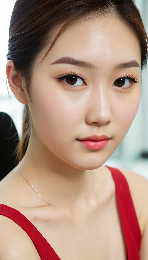 Tags: 21872187, SDXL
{"3": {"inputs": {"seed": 510031837783179, "steps": 32, "cfg": 6.99, "sampler_name": "dpmpp_2m", "scheduler": "karras", "denoise": 1.0, "model": ["27", 0], "positive": ["6", 0], "negative": ["7", 0], "latent_image": ["5", 0]}, "class_type": "KSampler"}, "4": {"inputs": {"ckpt_name": "juggernautXL_v8Rundiffusion.safetensors"}, "class_type": "CheckpointLoaderSimple"}, "5": {"inputs": {"width": 768, "height": 1344, "batch_size": 1}, "class_type": "EmptyLatentImage"}, "6": {"inputs": {"text": "18 year old girl, (taiwanese:1.08), (irish:0.97), (sexy lips:1.09), (detailed face:0.96), (seductive facial expression:0.99), (slim:1.05), (eyelashes:1.04), (pale skin:0.99), (seductive pose:1.14), (cute:1.03), (double eyelids:1.05), (blush:1.02), (temptress:1.08), (idol:1.04), (perky ass:0.97), (exposed ass:1.10), (looking back:1.14), (sexy ass:1.03), (thigh gap:1.02), (an office lady:1.13), (candid cinema:1.01), (detailed skin:1.01), (film:1.00), (skin fuzz:1.04), (textured skin:1.07), (natural looking skin:1.04), (RAW:1.09), (portra:1.09), (soft lighting:1.03)", "clip": ["27", 1]}, "class_type": "CLIPTextEncode"}, "7": {"inputs": {"text": "(distorted:1.10), (open mouth:1.09), (twisted:1.07), (low resolution:1.05), (worst quality:1.14), (bad hands:1.11), (watermark:1.06)", "clip": ["27", 1]}, "class_type": "CLIPTextEncode"}, "8": {"inputs": {"samples": ["3", 0], "vae": ["4", 2]}, "class_type": "VAEDecode"}, "25": {"inputs": {"lora_name": "nudify_xl.safetensors", "strength_model": 0.37, "strength_clip": 0.03, "model": ["4", 0], "clip": ["4", 1]}, "class_type": "LoraLoader"}, "26": {"inputs": {"lora_name": "shirtlift_SDXL_v2.safetensors", "strength_model": 0.01, "strength_clip": 0.11, "model": ["25", 0], "clip": ["25", 1]}, "class_type": "LoraLoader"}, "27": {"inputs": {"lora_name": "PerfectEyesXL.safetensors", "strength_model": 0.0, "strength_clip": 0.07, "model": ["26", 0], "clip": ["26", 1]}, "class_type": "LoraLoader"}, "30": {"inputs": {"model_name": "4x_NMKD-Superscale-SP_178000_G.pth"}, "class_type": "UpscaleModelLoader"}, "31": {"inputs": {"upscale_model": ["30", 0], "image": ["8", 0]}, "class_type": "ImageUpscaleWithModel"}, "32": {"inputs": {"upscale_method": "lanczos", "scale_by": 0.5, "image": ["31", 0]}, "class_type": "ImageScaleBy"}, "33": {"inputs": {"pixels": ["32", 0], "vae": ["4", 2]}, "class_type": "VAEEncode"}, "34": {"inputs": {"seed": 510031837783179, "steps": 32, "cfg": 6.99, "sampler_name": "dpmpp_2m", "scheduler": "karras", "denoise": 0.3, "model": ["27", 0], "positive": ["6", 0], "negative": ["7", 0], "latent_image": ["33", 0]}, "class_type": "KSampler"}, "36": {"inputs": {"samples": ["34", 0], "vae": ["4", 2]}, "class_type": "VAEDecode"}, "39": {"inputs": {"filename_prefix": "comfyapi-1707394925485", "images": ["36", 0]}, "class_type": "SaveImage"}}