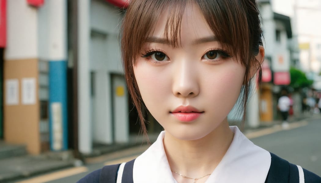 Tags: 21872187, SDXL
{"3": {"inputs": {"seed": 856230091770602, "steps": 64, "cfg": 5.58, "sampler_name": "dpmpp_2m", "scheduler": "karras", "denoise": 1.0, "model": ["27", 0], "positive": ["6", 0], "negative": ["7", 0], "latent_image": ["5", 0]}, "class_type": "KSampler"}, "4": {"inputs": {"ckpt_name": "juggernautxl.safetensors"}, "class_type": "CheckpointLoaderSimple"}, "5": {"inputs": {"width": 1344, "height": 768, "batch_size": 1}, "class_type": "EmptyLatentImage"}, "6": {"inputs": {"text": "25 year old girl, (japanese:1.07), (taiwanese:1.10), (blush:1.09), (cute:0.95), (sexy lips:0.99), (temptress:0.95), (pale skin:1.10), (detailed face:1.02), (seductive pose:0.98), (double eyelids:1.13), (eyelashes:0.96), (slim:0.97), (seductive facial expression:1.05), (in a seductive pose:1.05), (large perky breasts:1.01), (cleavage:1.08), (thigh gap:1.03), (school uniform:1.14), choker, busy street, (skin fuzz:1.02), (film:1.05), (detailed skin:1.01), (RAW:1.03), (textured skin:1.06), (portra:1.07), (natural looking skin:1.01), (candid cinema:1.05), (soft lighting:1.01)", "clip": ["27", 1]}, "class_type": "CLIPTextEncode"}, "7": {"inputs": {"text": "(watermark:1.06), (bad hands:1.08), (twisted:1.08), (open mouth:1.12), (low resolution:1.10), (distorted:1.13), (worst quality:1.09)", "clip": ["27", 1]}, "class_type": "CLIPTextEncode"}, "8": {"inputs": {"samples": ["3", 0], "vae": ["4", 2]}, "class_type": "VAEDecode"}, "25": {"inputs": {"lora_name": "nudify_xl.safetensors", "strength_model": 0.12, "strength_clip": 0.34, "model": ["4", 0], "clip": ["4", 1]}, "class_type": "LoraLoader"}, "26": {"inputs": {"lora_name": "shirtlift_SDXL_v2.safetensors", "strength_model": 0.15, "strength_clip": 0.16, "model": ["25", 0], "clip": ["25", 1]}, "class_type": "LoraLoader"}, "27": {"inputs": {"lora_name": "PerfectEyesXL.safetensors", "strength_model": 0.13, "strength_clip": 0.07, "model": ["26", 0], "clip": ["26", 1]}, "class_type": "LoraLoader"}, "30": {"inputs": {"model_name": "4x_NMKD-Superscale-SP_178000_G.pth"}, "class_type": "UpscaleModelLoader"}, "31": {"inputs": {"upscale_model": ["30", 0], "image": ["8", 0]}, "class_type": "ImageUpscaleWithModel"}, "32": {"inputs": {"upscale_method": "lanczos", "scale_by": 0.5, "image": ["31", 0]}, "class_type": "ImageScaleBy"}, "33": {"inputs": {"pixels": ["32", 0], "vae": ["4", 2]}, "class_type": "VAEEncode"}, "34": {"inputs": {"seed": 856230091770602, "steps": 64, "cfg": 5.58, "sampler_name": "dpmpp_2m", "scheduler": "karras", "denoise": 0.3, "model": ["27", 0], "positive": ["6", 0], "negative": ["7", 0], "latent_image": ["33", 0]}, "class_type": "KSampler"}, "36": {"inputs": {"samples": ["34", 0], "vae": ["4", 2]}, "class_type": "VAEDecode"}, "39": {"inputs": {"filename_prefix": "comfyapi-1732072482032", "images": ["36", 0]}, "class_type": "SaveImage"}}