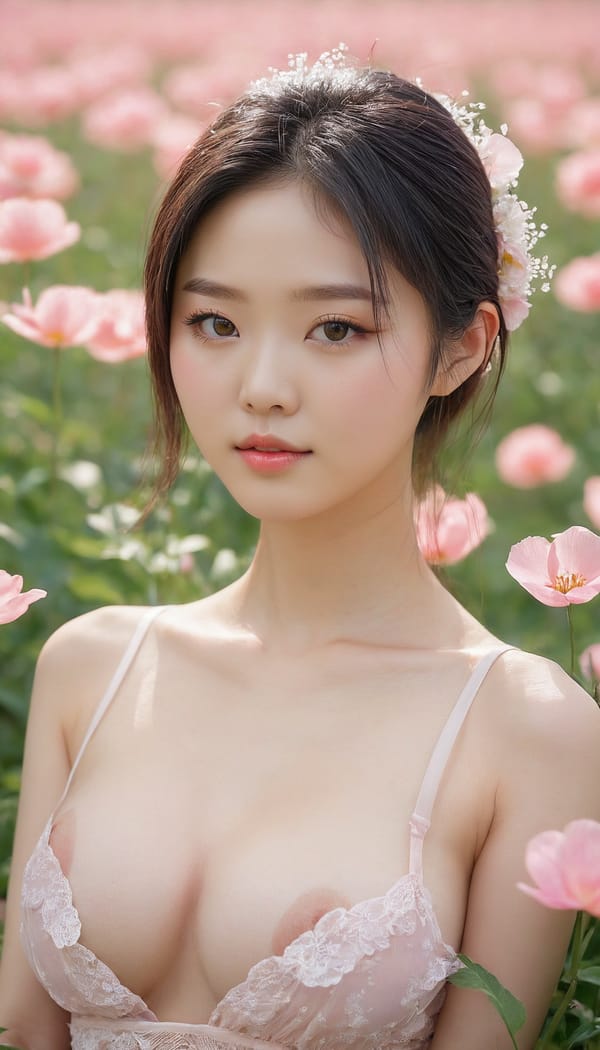 Tags: 21872187, SDXL
{"3": {"inputs": {"seed": 150339889305122, "steps": 64, "cfg": 5.61, "sampler_name": "dpmpp_2m", "scheduler": "karras", "denoise": 1.0, "model": ["27", 0], "positive": ["6", 0], "negative": ["7", 0], "latent_image": ["5", 0]}, "class_type": "KSampler"}, "4": {"inputs": {"ckpt_name": "juggernautxl.safetensors"}, "class_type": "CheckpointLoaderSimple"}, "5": {"inputs": {"width": 768, "height": 1344, "batch_size": 1}, "class_type": "EmptyLatentImage"}, "6": {"inputs": {"text": "19 year old girl, (chinese:1.14), (korean:1.05), (seductive facial expression:1.11), (slim:1.01), (seductive pose:1.11), (temptress:1.00), (sexy lips:1.04), (beautiful eyes:1.04), (cute:1.04), (eyelashes:0.97), (pale skin:1.04), (double eyelids:1.14), (detailed face:0.97), (blush:1.07), (in a seductive pose:0.98), (large perky breasts:1.09), (cleavage:1.00), (thigh gap:0.97), wearing (translucent clothes:1.07) on a flower field, (candid cinema:1.01), (detailed skin:1.01), (portra:1.05), (skin fuzz:1.09), (soft lighting:1.00), (film:1.01), (natural looking skin:1.09), (textured skin:1.01), (RAW:1.09)", "clip": ["27", 1]}, "class_type": "CLIPTextEncode"}, "7": {"inputs": {"text": "(distorted:1.09), (twisted:1.13), (worst quality:1.10), (open mouth:1.11), (bad hands:1.14), (low resolution:1.05), (watermark:1.07)", "clip": ["27", 1]}, "class_type": "CLIPTextEncode"}, "8": {"inputs": {"samples": ["3", 0], "vae": ["4", 2]}, "class_type": "VAEDecode"}, "25": {"inputs": {"lora_name": "nudify_xl.safetensors", "strength_model": 0.22, "strength_clip": 0.14, "model": ["4", 0], "clip": ["4", 1]}, "class_type": "LoraLoader"}, "26": {"inputs": {"lora_name": "shirtlift_SDXL_v2.safetensors", "strength_model": 0.06, "strength_clip": 0.14, "model": ["25", 0], "clip": ["25", 1]}, "class_type": "LoraLoader"}, "27": {"inputs": {"lora_name": "PerfectEyesXL.safetensors", "strength_model": 0.1, "strength_clip": 0.05, "model": ["26", 0], "clip": ["26", 1]}, "class_type": "LoraLoader"}, "30": {"inputs": {"model_name": "4x_NMKD-Superscale-SP_178000_G.pth"}, "class_type": "UpscaleModelLoader"}, "31": {"inputs": {"upscale_model": ["30", 0], "image": ["8", 0]}, "class_type": "ImageUpscaleWithModel"}, "32": {"inputs": {"upscale_method": "lanczos", "scale_by": 0.5, "image": ["31", 0]}, "class_type": "ImageScaleBy"}, "33": {"inputs": {"pixels": ["32", 0], "vae": ["4", 2]}, "class_type": "VAEEncode"}, "34": {"inputs": {"seed": 150339889305122, "steps": 64, "cfg": 5.61, "sampler_name": "dpmpp_2m", "scheduler": "karras", "denoise": 0.3, "model": ["27", 0], "positive": ["6", 0], "negative": ["7", 0], "latent_image": ["33", 0]}, "class_type": "KSampler"}, "36": {"inputs": {"samples": ["34", 0], "vae": ["4", 2]}, "class_type": "VAEDecode"}, "39": {"inputs": {"filename_prefix": "comfyapi-1732270708333", "images": ["36", 0]}, "class_type": "SaveImage"}}