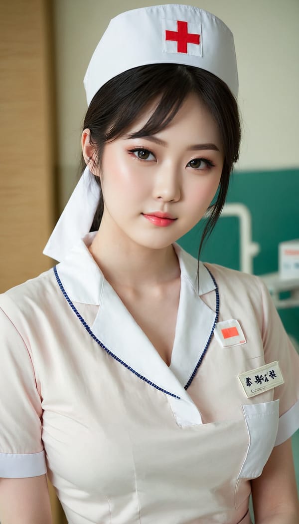 Tags: 21872187, SDXL
{"3": {"inputs": {"seed": 781668384465091, "steps": 64, "cfg": 6.38, "sampler_name": "dpmpp_2m", "scheduler": "karras", "denoise": 1.0, "model": ["27", 0], "positive": ["6", 0], "negative": ["7", 0], "latent_image": ["5", 0]}, "class_type": "KSampler"}, "4": {"inputs": {"ckpt_name": "juggernautXL_v8Rundiffusion.safetensors"}, "class_type": "CheckpointLoaderSimple"}, "5": {"inputs": {"width": 768, "height": 1344, "batch_size": 1}, "class_type": "EmptyLatentImage"}, "6": {"inputs": {"text": "21 year old girl, (japanese:1.12), (sexy lips:0.95), (seductive facial expression:1.00), (seductive pose:0.98), (pale skin:1.00), (blush:1.07), (temptress:1.01), (double eyelids:1.05), (detailed face:1.04), (slim:1.10), (beautiful eyes:1.14), (in a seductive pose:1.14), (large perky breasts:0.96), (cleavage:1.11), (thigh gap:1.01), (nurse in uniform:1.13) working in a hospital ward, (portra:1.07), (RAW:1.09), (skin fuzz:1.09), (natural looking skin:1.07), (film:1.05), (soft lighting:1.04), (detailed skin:1.07), (textured skin:1.07), (candid cinema:1.00)", "clip": ["27", 1]}, "class_type": "CLIPTextEncode"}, "7": {"inputs": {"text": "(watermark:1.07), (open mouth:1.13), (twisted:1.13), (bad hands:1.10), (worst quality:1.12), (low resolution:1.14), (distorted:1.06)", "clip": ["27", 1]}, "class_type": "CLIPTextEncode"}, "8": {"inputs": {"samples": ["3", 0], "vae": ["4", 2]}, "class_type": "VAEDecode"}, "25": {"inputs": {"lora_name": "nudify_xl.safetensors", "strength_model": 0.02, "strength_clip": 0.26, "model": ["4", 0], "clip": ["4", 1]}, "class_type": "LoraLoader"}, "26": {"inputs": {"lora_name": "shirtlift_SDXL_v2.safetensors", "strength_model": 0.0, "strength_clip": 0.19, "model": ["25", 0], "clip": ["25", 1]}, "class_type": "LoraLoader"}, "27": {"inputs": {"lora_name": "PerfectEyesXL.safetensors", "strength_model": 0.16, "strength_clip": 0.05, "model": ["26", 0], "clip": ["26", 1]}, "class_type": "LoraLoader"}, "30": {"inputs": {"model_name": "4x_NMKD-Superscale-SP_178000_G.pth"}, "class_type": "UpscaleModelLoader"}, "31": {"inputs": {"upscale_model": ["30", 0], "image": ["8", 0]}, "class_type": "ImageUpscaleWithModel"}, "32": {"inputs": {"upscale_method": "lanczos", "scale_by": 0.5, "image": ["31", 0]}, "class_type": "ImageScaleBy"}, "33": {"inputs": {"pixels": ["32", 0], "vae": ["4", 2]}, "class_type": "VAEEncode"}, "34": {"inputs": {"seed": 781668384465091, "steps": 64, "cfg": 6.38, "sampler_name": "dpmpp_2m", "scheduler": "karras", "denoise": 0.3, "model": ["27", 0], "positive": ["6", 0], "negative": ["7", 0], "latent_image": ["33", 0]}, "class_type": "KSampler"}, "36": {"inputs": {"samples": ["34", 0], "vae": ["4", 2]}, "class_type": "VAEDecode"}, "39": {"inputs": {"filename_prefix": "comfyapi-1707502626435", "images": ["36", 0]}, "class_type": "SaveImage"}}