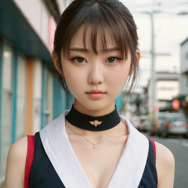 Tags: 21872187, SDXL
{"3": {"inputs": {"seed": 721318888362948, "steps": 32, "cfg": 5.77, "sampler_name": "dpmpp_2m", "scheduler": "karras", "denoise": 1.0, "model": ["27", 0], "positive": ["6", 0], "negative": ["7", 0], "latent_image": ["5", 0]}, "class_type": "KSampler"}, "4": {"inputs": {"ckpt_name": "juggernautxl.safetensors"}, "class_type": "CheckpointLoaderSimple"}, "5": {"inputs": {"width": 1024, "height": 1024, "batch_size": 1}, "class_type": "EmptyLatentImage"}, "6": {"inputs": {"text": "19 year old girl, (japanese:1.02), (slim:1.11), (detailed face:0.99), (seductive pose:1.05), (temptress:0.95), (blush:1.10), (seductive facial expression:1.06), (cute:1.04), (double eyelids:0.95), (eyelashes:1.05), (pale skin:1.01), (beautiful eyes:1.11), (sexy lips:0.96), (idol:1.11), (in a seductive pose:0.98), (large perky breasts:1.04), (cleavage:0.99), (thigh gap:1.12), (school uniform:1.12), choker, busy street, (textured skin:1.00), (RAW:1.00), (film:1.08), (skin fuzz:1.00), (detailed skin:1.05), (natural looking skin:1.07), (portra:1.05), (candid cinema:1.00), (soft lighting:1.09)", "clip": ["27", 1]}, "class_type": "CLIPTextEncode"}, "7": {"inputs": {"text": "(distorted:1.11), (open mouth:1.05), (low resolution:1.10), (worst quality:1.05), (bad hands:1.12), (watermark:1.06), (twisted:1.07)", "clip": ["27", 1]}, "class_type": "CLIPTextEncode"}, "8": {"inputs": {"samples": ["3", 0], "vae": ["4", 2]}, "class_type": "VAEDecode"}, "25": {"inputs": {"lora_name": "nudify_xl.safetensors", "strength_model": 0.37, "strength_clip": 0.14, "model": ["4", 0], "clip": ["4", 1]}, "class_type": "LoraLoader"}, "26": {"inputs": {"lora_name": "shirtlift_SDXL_v2.safetensors", "strength_model": 0.08, "strength_clip": 0.0, "model": ["25", 0], "clip": ["25", 1]}, "class_type": "LoraLoader"}, "27": {"inputs": {"lora_name": "PerfectEyesXL.safetensors", "strength_model": 0.15, "strength_clip": 0.1, "model": ["26", 0], "clip": ["26", 1]}, "class_type": "LoraLoader"}, "30": {"inputs": {"model_name": "4x_NMKD-Superscale-SP_178000_G.pth"}, "class_type": "UpscaleModelLoader"}, "31": {"inputs": {"upscale_model": ["30", 0], "image": ["8", 0]}, "class_type": "ImageUpscaleWithModel"}, "32": {"inputs": {"upscale_method": "lanczos", "scale_by": 0.5, "image": ["31", 0]}, "class_type": "ImageScaleBy"}, "33": {"inputs": {"pixels": ["32", 0], "vae": ["4", 2]}, "class_type": "VAEEncode"}, "34": {"inputs": {"seed": 721318888362948, "steps": 32, "cfg": 5.77, "sampler_name": "dpmpp_2m", "scheduler": "karras", "denoise": 0.3, "model": ["27", 0], "positive": ["6", 0], "negative": ["7", 0], "latent_image": ["33", 0]}, "class_type": "KSampler"}, "36": {"inputs": {"samples": ["34", 0], "vae": ["4", 2]}, "class_type": "VAEDecode"}, "39": {"inputs": {"filename_prefix": "comfyapi-1718224144212", "images": ["36", 0]}, "class_type": "SaveImage"}}