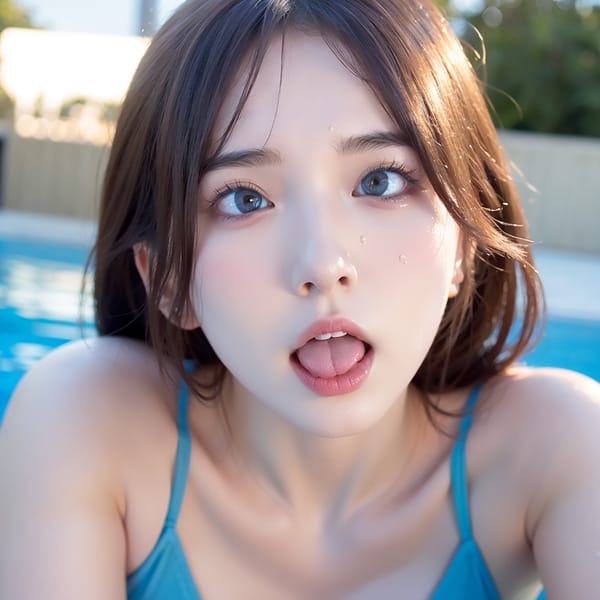 Tags: 21872187
<lora:mix4:0.47>, <lora:taiwanDollLikeness_v20:0.45>, (russian:0.98), (swimsuit:1.01), swimming pool, <lora:ahegao-x-v4:0.62>, ahegao face, pleasure, extremely detailed eyes, extremely detailed face, cute, (photorealistic:0.97), seductive smile, double eyelids, eyelashes, pale skin, perky breasts, full body portrait, textured skin, 4K, best quality, hyper realistic, blush, 1girl, solo, (dramatic:1.02)
Negative prompt: sketches, paintings, anime, black and white, (worst quality:2.10)
Steps: 32, Sampler: DPM++ 2M Karras, CFG scale: 6.6, Seed: 3199884014, Size: 512x512, Model hash: fc2511737a, Model: chilloutmix_NiPrunedFp32Fix, Seed resize from: -1x-1, Denoising strength: 0.4, Version: v1.2.1, Hires upscale: 2.0, Hires steps: 16, Hires upscaler: ESRGAN_4x