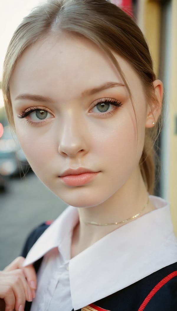 Tags: 21872187, SDXL
{"3": {"inputs": {"seed": 670542130751633, "steps": 32, "cfg": 7.14, "sampler_name": "dpmpp_2m", "scheduler": "karras", "denoise": 1.0, "model": ["27", 0], "positive": ["6", 0], "negative": ["7", 0], "latent_image": ["5", 0]}, "class_type": "KSampler"}, "4": {"inputs": {"ckpt_name": "juggernautxl.safetensors"}, "class_type": "CheckpointLoaderSimple"}, "5": {"inputs": {"width": 768, "height": 1344, "batch_size": 1}, "class_type": "EmptyLatentImage"}, "6": {"inputs": {"text": "26 year old girl, (russian:0.95), (temptress:0.95), (pale skin:0.99), (blush:1.13), (detailed face:1.10), (double eyelids:0.97), (seductive pose:1.00), (beautiful eyes:1.06), (sexy lips:1.08), (eyelashes:1.13), (idol:1.06), (slim:0.99), (seductive facial expression:0.99), (cute:1.00), (on all fours:1.09), (spreading ass cheeks:1.07), (from behind:1.14), (backboob:1.03), (school uniform:1.03), choker, busy street, (portra:1.04), (candid cinema:1.06), (soft lighting:1.06), (film:1.07), (detailed skin:1.08), (RAW:1.03), (textured skin:1.08), (natural looking skin:1.08), (skin fuzz:1.00)", "clip": ["27", 1]}, "class_type": "CLIPTextEncode"}, "7": {"inputs": {"text": "(open mouth:1.07), (twisted:1.13), (distorted:1.08), (worst quality:1.09), (watermark:1.14), (bad hands:1.08), (low resolution:1.12)", "clip": ["27", 1]}, "class_type": "CLIPTextEncode"}, "8": {"inputs": {"samples": ["3", 0], "vae": ["4", 2]}, "class_type": "VAEDecode"}, "25": {"inputs": {"lora_name": "nudify_xl.safetensors", "strength_model": 0.08, "strength_clip": 0.25, "model": ["4", 0], "clip": ["4", 1]}, "class_type": "LoraLoader"}, "26": {"inputs": {"lora_name": "shirtlift_SDXL_v2.safetensors", "strength_model": 0.11, "strength_clip": 0.09, "model": ["25", 0], "clip": ["25", 1]}, "class_type": "LoraLoader"}, "27": {"inputs": {"lora_name": "PerfectEyesXL.safetensors", "strength_model": 0.08, "strength_clip": 0.02, "model": ["26", 0], "clip": ["26", 1]}, "class_type": "LoraLoader"}, "30": {"inputs": {"model_name": "4x_NMKD-Superscale-SP_178000_G.pth"}, "class_type": "UpscaleModelLoader"}, "31": {"inputs": {"upscale_model": ["30", 0], "image": ["8", 0]}, "class_type": "ImageUpscaleWithModel"}, "32": {"inputs": {"upscale_method": "lanczos", "scale_by": 0.5, "image": ["31", 0]}, "class_type": "ImageScaleBy"}, "33": {"inputs": {"pixels": ["32", 0], "vae": ["4", 2]}, "class_type": "VAEEncode"}, "34": {"inputs": {"seed": 670542130751633, "steps": 32, "cfg": 7.14, "sampler_name": "dpmpp_2m", "scheduler": "karras", "denoise": 0.3, "model": ["27", 0], "positive": ["6", 0], "negative": ["7", 0], "latent_image": ["33", 0]}, "class_type": "KSampler"}, "36": {"inputs": {"samples": ["34", 0], "vae": ["4", 2]}, "class_type": "VAEDecode"}, "39": {"inputs": {"filename_prefix": "comfyapi-1724570821369", "images": ["36", 0]}, "class_type": "SaveImage"}}