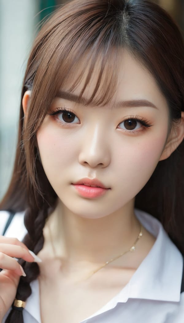 Tags: 21872187, SDXL
{"3": {"inputs": {"seed": 922985719514868, "steps": 64, "cfg": 5.68, "sampler_name": "dpmpp_2m", "scheduler": "karras", "denoise": 1.0, "model": ["27", 0], "positive": ["6", 0], "negative": ["7", 0], "latent_image": ["5", 0]}, "class_type": "KSampler"}, "4": {"inputs": {"ckpt_name": "juggernautxl.safetensors"}, "class_type": "CheckpointLoaderSimple"}, "5": {"inputs": {"width": 768, "height": 1344, "batch_size": 1}, "class_type": "EmptyLatentImage"}, "6": {"inputs": {"text": "28 year old girl, (korean:1.09), (pale skin:1.08), (cute:1.09), (detailed face:1.04), (slim:1.08), (beautiful eyes:1.06), (eyelashes:1.10), (double eyelids:1.08), (seductive facial expression:0.97), (idol:0.99), (sexy lips:1.07), (temptress:0.97), (blush:0.99), (on all fours:1.03), (spreading ass cheeks:1.06), (from behind:1.02), (backboob:1.01), (school uniform:0.99), choker, busy street, (soft lighting:1.00), (textured skin:1.00), (skin fuzz:1.09), (portra:1.02), (natural looking skin:1.06), (candid cinema:1.01), (film:1.01), (detailed skin:1.04), (RAW:1.03)", "clip": ["27", 1]}, "class_type": "CLIPTextEncode"}, "7": {"inputs": {"text": "(twisted:1.11), (open mouth:1.09), (distorted:1.07), (low resolution:1.12), (watermark:1.07), (worst quality:1.09), (bad hands:1.09)", "clip": ["27", 1]}, "class_type": "CLIPTextEncode"}, "8": {"inputs": {"samples": ["3", 0], "vae": ["4", 2]}, "class_type": "VAEDecode"}, "25": {"inputs": {"lora_name": "nudify_xl.safetensors", "strength_model": 0.19, "strength_clip": 0.02, "model": ["4", 0], "clip": ["4", 1]}, "class_type": "LoraLoader"}, "26": {"inputs": {"lora_name": "shirtlift_SDXL_v2.safetensors", "strength_model": 0.15, "strength_clip": 0.07, "model": ["25", 0], "clip": ["25", 1]}, "class_type": "LoraLoader"}, "27": {"inputs": {"lora_name": "PerfectEyesXL.safetensors", "strength_model": 0.01, "strength_clip": 0.12, "model": ["26", 0], "clip": ["26", 1]}, "class_type": "LoraLoader"}, "30": {"inputs": {"model_name": "4x_NMKD-Superscale-SP_178000_G.pth"}, "class_type": "UpscaleModelLoader"}, "31": {"inputs": {"upscale_model": ["30", 0], "image": ["8", 0]}, "class_type": "ImageUpscaleWithModel"}, "32": {"inputs": {"upscale_method": "lanczos", "scale_by": 0.5, "image": ["31", 0]}, "class_type": "ImageScaleBy"}, "33": {"inputs": {"pixels": ["32", 0], "vae": ["4", 2]}, "class_type": "VAEEncode"}, "34": {"inputs": {"seed": 922985719514868, "steps": 64, "cfg": 5.68, "sampler_name": "dpmpp_2m", "scheduler": "karras", "denoise": 0.3, "model": ["27", 0], "positive": ["6", 0], "negative": ["7", 0], "latent_image": ["33", 0]}, "class_type": "KSampler"}, "36": {"inputs": {"samples": ["34", 0], "vae": ["4", 2]}, "class_type": "VAEDecode"}, "39": {"inputs": {"filename_prefix": "comfyapi-1713565549986", "images": ["36", 0]}, "class_type": "SaveImage"}}