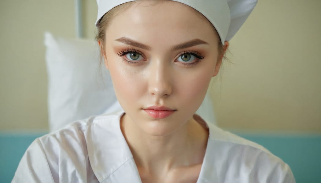 Tags: 21872187, SDXL
{"3": {"inputs": {"seed": 328989235001668, "steps": 32, "cfg": 6.26, "sampler_name": "dpmpp_2m", "scheduler": "karras", "denoise": 1.0, "model": ["27", 0], "positive": ["6", 0], "negative": ["7", 0], "latent_image": ["5", 0]}, "class_type": "KSampler"}, "4": {"inputs": {"ckpt_name": "juggernautxl.safetensors"}, "class_type": "CheckpointLoaderSimple"}, "5": {"inputs": {"width": 1344, "height": 768, "batch_size": 1}, "class_type": "EmptyLatentImage"}, "6": {"inputs": {"text": "27 year old girl, (ukrainian:1.09), (detailed face:1.00), (slim:1.00), (cute:0.97), (seductive facial expression:1.03), (idol:1.13), (blush:0.97), (eyelashes:1.01), (pale skin:1.07), (sexy lips:1.07), (seductive pose:0.99), (double eyelids:0.97), (beautiful eyes:1.13), (in a seductive pose:0.96), (large perky breasts:1.02), (cleavage:1.06), (thigh gap:0.99), (nurse in uniform:1.13) working in a hospital ward, (film:1.01), (detailed skin:1.01), (textured skin:1.00), (natural looking skin:1.09), (skin fuzz:1.07), (portra:1.01), (candid cinema:1.06), (soft lighting:1.08), (RAW:1.03)", "clip": ["27", 1]}, "class_type": "CLIPTextEncode"}, "7": {"inputs": {"text": "(low resolution:1.07), (watermark:1.10), (open mouth:1.10), (bad hands:1.12), (distorted:1.06), (twisted:1.09), (worst quality:1.05)", "clip": ["27", 1]}, "class_type": "CLIPTextEncode"}, "8": {"inputs": {"samples": ["3", 0], "vae": ["4", 2]}, "class_type": "VAEDecode"}, "25": {"inputs": {"lora_name": "nudify_xl.safetensors", "strength_model": 0.06, "strength_clip": 0.26, "model": ["4", 0], "clip": ["4", 1]}, "class_type": "LoraLoader"}, "26": {"inputs": {"lora_name": "shirtlift_SDXL_v2.safetensors", "strength_model": 0.07, "strength_clip": 0.0, "model": ["25", 0], "clip": ["25", 1]}, "class_type": "LoraLoader"}, "27": {"inputs": {"lora_name": "PerfectEyesXL.safetensors", "strength_model": 0.11, "strength_clip": 0.05, "model": ["26", 0], "clip": ["26", 1]}, "class_type": "LoraLoader"}, "30": {"inputs": {"model_name": "4x_NMKD-Superscale-SP_178000_G.pth"}, "class_type": "UpscaleModelLoader"}, "31": {"inputs": {"upscale_model": ["30", 0], "image": ["8", 0]}, "class_type": "ImageUpscaleWithModel"}, "32": {"inputs": {"upscale_method": "lanczos", "scale_by": 0.5, "image": ["31", 0]}, "class_type": "ImageScaleBy"}, "33": {"inputs": {"pixels": ["32", 0], "vae": ["4", 2]}, "class_type": "VAEEncode"}, "34": {"inputs": {"seed": 328989235001668, "steps": 32, "cfg": 6.26, "sampler_name": "dpmpp_2m", "scheduler": "karras", "denoise": 0.3, "model": ["27", 0], "positive": ["6", 0], "negative": ["7", 0], "latent_image": ["33", 0]}, "class_type": "KSampler"}, "36": {"inputs": {"samples": ["34", 0], "vae": ["4", 2]}, "class_type": "VAEDecode"}, "39": {"inputs": {"filename_prefix": "comfyapi-1725019491824", "images": ["36", 0]}, "class_type": "SaveImage"}}