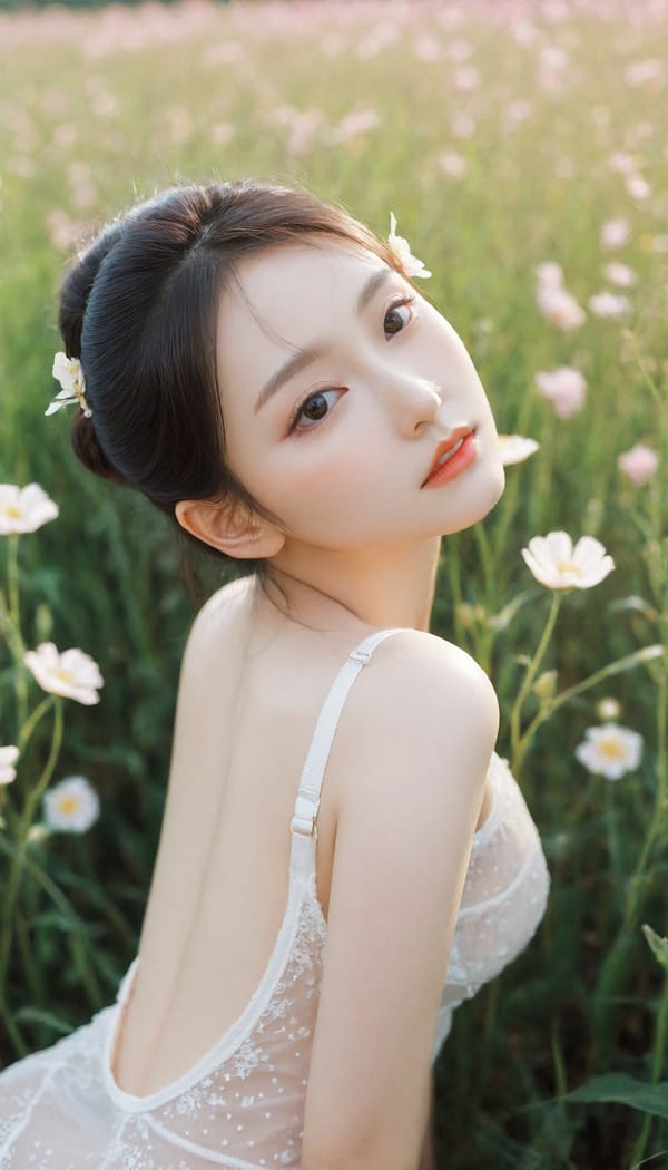 Tags: 21872187, SDXL
{"3": {"inputs": {"seed": 430286346236974, "steps": 64, "cfg": 5.5, "sampler_name": "dpmpp_2m", "scheduler": "karras", "denoise": 1.0, "model": ["27", 0], "positive": ["6", 0], "negative": ["7", 0], "latent_image": ["5", 0]}, "class_type": "KSampler"}, "4": {"inputs": {"ckpt_name": "leosamsHelloworldSDXL_helloworldSDXL32DPO.safetensors"}, "class_type": "CheckpointLoaderSimple"}, "5": {"inputs": {"width": 768, "height": 1344, "batch_size": 1}, "class_type": "EmptyLatentImage"}, "6": {"inputs": {"text": "25 year old girl, (korean:0.98), (chinese:0.95), (taiwanese:0.99), (eyelashes:1.14), (idol:1.02), (temptress:1.03), (detailed face:1.05), (sexy lips:0.97), (seductive pose:1.03), (double eyelids:1.12), (seductive facial expression:1.08), (pale skin:0.98), (slim:1.05), (beautiful eyes:1.10), (cute:1.11), (on all fours:1.06), (spreading ass cheeks:1.01), (from behind:1.09), (backboob:1.10), wearing (translucent clothes:1.10) on a flower field, (detailed skin:1.02), (textured skin:1.02), (skin fuzz:1.09), (film:1.04), (natural looking skin:1.02), (candid cinema:1.04), (portra:1.08), (soft lighting:1.03)", "clip": ["27", 1]}, "class_type": "CLIPTextEncode"}, "7": {"inputs": {"text": "(open mouth:1.10), (watermark:1.06), (distorted:1.10), (bad hands:1.12), (worst quality:1.13), (twisted:1.13), (low resolution:1.06)", "clip": ["27", 1]}, "class_type": "CLIPTextEncode"}, "8": {"inputs": {"samples": ["3", 0], "vae": ["4", 2]}, "class_type": "VAEDecode"}, "25": {"inputs": {"lora_name": "nudify_xl.safetensors", "strength_model": 0.39, "strength_clip": 0.26, "model": ["4", 0], "clip": ["4", 1]}, "class_type": "LoraLoader"}, "26": {"inputs": {"lora_name": "shirtlift_SDXL_v2.safetensors", "strength_model": 0.11, "strength_clip": 0.04, "model": ["25", 0], "clip": ["25", 1]}, "class_type": "LoraLoader"}, "27": {"inputs": {"lora_name": "PerfectEyesXL.safetensors", "strength_model": 0.13, "strength_clip": 0.16, "model": ["26", 0], "clip": ["26", 1]}, "class_type": "LoraLoader"}, "30": {"inputs": {"model_name": "4x_NMKD-Superscale-SP_178000_G.pth"}, "class_type": "UpscaleModelLoader"}, "31": {"inputs": {"upscale_model": ["30", 0], "image": ["8", 0]}, "class_type": "ImageUpscaleWithModel"}, "32": {"inputs": {"upscale_method": "lanczos", "scale_by": 0.5, "image": ["31", 0]}, "class_type": "ImageScaleBy"}, "33": {"inputs": {"pixels": ["32", 0], "vae": ["4", 2]}, "class_type": "VAEEncode"}, "34": {"inputs": {"seed": 430286346236974, "steps": 64, "cfg": 5.5, "sampler_name": "dpmpp_2m", "scheduler": "karras", "denoise": 0.3, "model": ["27", 0], "positive": ["6", 0], "negative": ["7", 0], "latent_image": ["33", 0]}, "class_type": "KSampler"}, "36": {"inputs": {"samples": ["34", 0], "vae": ["4", 2]}, "class_type": "VAEDecode"}, "39": {"inputs": {"filename_prefix": "comfyapi-1707943513213", "images": ["36", 0]}, "class_type": "SaveImage"}}