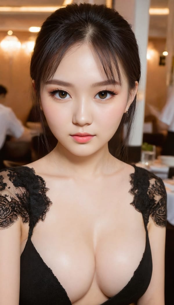 Tags: 21872187, SDXL
{"3": {"inputs": {"seed": 496450703857532, "steps": 64, "cfg": 5.07, "sampler_name": "dpmpp_2m", "scheduler": "karras", "denoise": 1.0, "model": ["27", 0], "positive": ["6", 0], "negative": ["7", 0], "latent_image": ["5", 0]}, "class_type": "KSampler"}, "4": {"inputs": {"ckpt_name": "juggernautXL_v8Rundiffusion.safetensors"}, "class_type": "CheckpointLoaderSimple"}, "5": {"inputs": {"width": 768, "height": 1344, "batch_size": 1}, "class_type": "EmptyLatentImage"}, "6": {"inputs": {"text": "21 year old girl, (ukrainian:1.13), (taiwanese:1.09), (eyelashes:1.09), (blush:1.05), (beautiful eyes:1.00), (idol:1.03), (slim:1.11), (pale skin:0.98), (cute:1.05), (double eyelids:1.07), (sexy lips:0.99), (detailed face:1.13), (seductive pose:0.99), (temptress:0.95), (seductive facial expression:1.14), (in a seductive pose:1.00), (large perky breasts:0.95), (cleavage:1.05), (thigh gap:0.97), (wearing a little black dress:0.96) at a fine dining restaurant, (film:1.09), (RAW:1.02), (natural looking skin:1.06), (skin fuzz:1.03), (candid cinema:1.02), (soft lighting:1.05), (portra:1.09), (detailed skin:1.06), (textured skin:1.08)", "clip": ["27", 1]}, "class_type": "CLIPTextEncode"}, "7": {"inputs": {"text": "(low resolution:1.05), (worst quality:1.06), (bad hands:1.05), (twisted:1.13), (distorted:1.10), (open mouth:1.14), (watermark:1.10)", "clip": ["27", 1]}, "class_type": "CLIPTextEncode"}, "8": {"inputs": {"samples": ["3", 0], "vae": ["4", 2]}, "class_type": "VAEDecode"}, "25": {"inputs": {"lora_name": "nudify_xl.safetensors", "strength_model": 0.18, "strength_clip": 0.34, "model": ["4", 0], "clip": ["4", 1]}, "class_type": "LoraLoader"}, "26": {"inputs": {"lora_name": "shirtlift_SDXL_v2.safetensors", "strength_model": 0.04, "strength_clip": 0.16, "model": ["25", 0], "clip": ["25", 1]}, "class_type": "LoraLoader"}, "27": {"inputs": {"lora_name": "PerfectEyesXL.safetensors", "strength_model": 0.13, "strength_clip": 0.01, "model": ["26", 0], "clip": ["26", 1]}, "class_type": "LoraLoader"}, "30": {"inputs": {"model_name": "4x_NMKD-Superscale-SP_178000_G.pth"}, "class_type": "UpscaleModelLoader"}, "31": {"inputs": {"upscale_model": ["30", 0], "image": ["8", 0]}, "class_type": "ImageUpscaleWithModel"}, "32": {"inputs": {"upscale_method": "lanczos", "scale_by": 0.5, "image": ["31", 0]}, "class_type": "ImageScaleBy"}, "33": {"inputs": {"pixels": ["32", 0], "vae": ["4", 2]}, "class_type": "VAEEncode"}, "34": {"inputs": {"seed": 496450703857532, "steps": 64, "cfg": 5.07, "sampler_name": "dpmpp_2m", "scheduler": "karras", "denoise": 0.3, "model": ["27", 0], "positive": ["6", 0], "negative": ["7", 0], "latent_image": ["33", 0]}, "class_type": "KSampler"}, "36": {"inputs": {"samples": ["34", 0], "vae": ["4", 2]}, "class_type": "VAEDecode"}, "39": {"inputs": {"filename_prefix": "comfyapi-1707750052592", "images": ["36", 0]}, "class_type": "SaveImage"}}