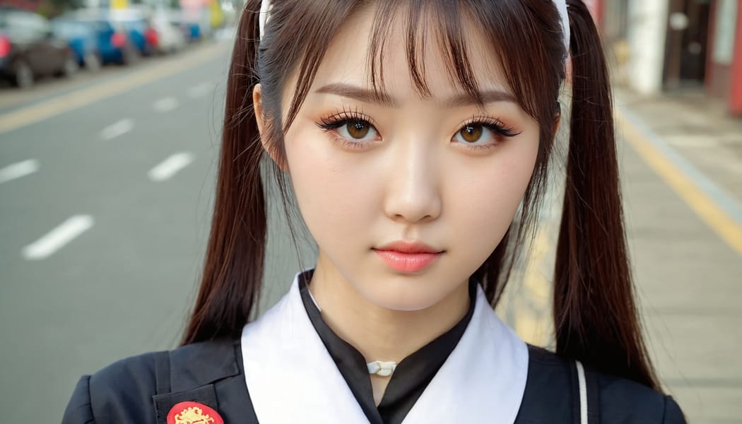 Tags: 21872187, SDXL
{"3": {"inputs": {"seed": 763899405964628, "steps": 32, "cfg": 7.21, "sampler_name": "dpmpp_2m", "scheduler": "karras", "denoise": 1.0, "model": ["27", 0], "positive": ["6", 0], "negative": ["7", 0], "latent_image": ["5", 0]}, "class_type": "KSampler"}, "4": {"inputs": {"ckpt_name": "juggernautxl.safetensors"}, "class_type": "CheckpointLoaderSimple"}, "5": {"inputs": {"width": 1344, "height": 768, "batch_size": 1}, "class_type": "EmptyLatentImage"}, "6": {"inputs": {"text": "25 year old girl, (japanese:1.00), (korean:1.00), (ukrainian:1.12), (slim:1.07), (temptress:0.97), (double eyelids:1.02), (detailed face:0.97), (sexy lips:1.08), (eyelashes:1.08), (pale skin:1.01), (cute:1.04), (beautiful eyes:1.08), (blush:0.95), (seductive pose:0.97), (idol:1.08), (in a seductive pose:1.01), (large perky breasts:1.09), (cleavage:0.95), (thigh gap:1.10), (school uniform:1.06), choker, busy street, (portra:1.03), (detailed skin:1.03), (film:1.06), (candid cinema:1.09), (RAW:1.01), (soft lighting:1.00), (skin fuzz:1.01), (natural looking skin:1.05), (textured skin:1.06)", "clip": ["27", 1]}, "class_type": "CLIPTextEncode"}, "7": {"inputs": {"text": "(worst quality:1.08), (low resolution:1.14), (twisted:1.09), (watermark:1.08), (distorted:1.09), (open mouth:1.13), (bad hands:1.10)", "clip": ["27", 1]}, "class_type": "CLIPTextEncode"}, "8": {"inputs": {"samples": ["3", 0], "vae": ["4", 2]}, "class_type": "VAEDecode"}, "25": {"inputs": {"lora_name": "nudify_xl.safetensors", "strength_model": 0.31, "strength_clip": 0.24, "model": ["4", 0], "clip": ["4", 1]}, "class_type": "LoraLoader"}, "26": {"inputs": {"lora_name": "shirtlift_SDXL_v2.safetensors", "strength_model": 0.14, "strength_clip": 0.1, "model": ["25", 0], "clip": ["25", 1]}, "class_type": "LoraLoader"}, "27": {"inputs": {"lora_name": "PerfectEyesXL.safetensors", "strength_model": 0.19, "strength_clip": 0.19, "model": ["26", 0], "clip": ["26", 1]}, "class_type": "LoraLoader"}, "30": {"inputs": {"model_name": "4x_NMKD-Superscale-SP_178000_G.pth"}, "class_type": "UpscaleModelLoader"}, "31": {"inputs": {"upscale_model": ["30", 0], "image": ["8", 0]}, "class_type": "ImageUpscaleWithModel"}, "32": {"inputs": {"upscale_method": "lanczos", "scale_by": 0.5, "image": ["31", 0]}, "class_type": "ImageScaleBy"}, "33": {"inputs": {"pixels": ["32", 0], "vae": ["4", 2]}, "class_type": "VAEEncode"}, "34": {"inputs": {"seed": 763899405964628, "steps": 32, "cfg": 7.21, "sampler_name": "dpmpp_2m", "scheduler": "karras", "denoise": 0.3, "model": ["27", 0], "positive": ["6", 0], "negative": ["7", 0], "latent_image": ["33", 0]}, "class_type": "KSampler"}, "36": {"inputs": {"samples": ["34", 0], "vae": ["4", 2]}, "class_type": "VAEDecode"}, "39": {"inputs": {"filename_prefix": "comfyapi-1723616813569", "images": ["36", 0]}, "class_type": "SaveImage"}}