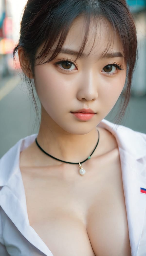 Tags: 21872187, SDXL
{"3": {"inputs": {"seed": 153495101183331, "steps": 32, "cfg": 5.8, "sampler_name": "dpmpp_2m", "scheduler": "karras", "denoise": 1.0, "model": ["27", 0], "positive": ["6", 0], "negative": ["7", 0], "latent_image": ["5", 0]}, "class_type": "KSampler"}, "4": {"inputs": {"ckpt_name": "juggernautxl.safetensors"}, "class_type": "CheckpointLoaderSimple"}, "5": {"inputs": {"width": 768, "height": 1344, "batch_size": 1}, "class_type": "EmptyLatentImage"}, "6": {"inputs": {"text": "22 year old girl, (korean:1.13), (japanese:0.99), (russian:1.07), (double eyelids:0.97), (temptress:1.07), (eyelashes:1.12), (beautiful eyes:1.03), (slim:0.97), (cute:1.11), (sexy lips:1.00), (detailed face:1.06), (pale skin:0.97), (seductive pose:0.95), (idol:1.14), (blush:1.02), (in a seductive pose:1.01), (large perky breasts:1.02), (cleavage:1.13), (thigh gap:0.98), (school uniform:0.97), choker, busy street, (RAW:1.08), (detailed skin:1.03), (candid cinema:1.05), (skin fuzz:1.07), (natural looking skin:1.02), (textured skin:1.00), (film:1.01), (portra:1.02), (soft lighting:1.07)", "clip": ["27", 1]}, "class_type": "CLIPTextEncode"}, "7": {"inputs": {"text": "(open mouth:1.05), (distorted:1.09), (bad hands:1.11), (low resolution:1.09), (worst quality:1.08), (twisted:1.10), (watermark:1.12)", "clip": ["27", 1]}, "class_type": "CLIPTextEncode"}, "8": {"inputs": {"samples": ["3", 0], "vae": ["4", 2]}, "class_type": "VAEDecode"}, "25": {"inputs": {"lora_name": "nudify_xl.safetensors", "strength_model": 0.31, "strength_clip": 0.26, "model": ["4", 0], "clip": ["4", 1]}, "class_type": "LoraLoader"}, "26": {"inputs": {"lora_name": "shirtlift_SDXL_v2.safetensors", "strength_model": 0.11, "strength_clip": 0.04, "model": ["25", 0], "clip": ["25", 1]}, "class_type": "LoraLoader"}, "27": {"inputs": {"lora_name": "PerfectEyesXL.safetensors", "strength_model": 0.01, "strength_clip": 0.11, "model": ["26", 0], "clip": ["26", 1]}, "class_type": "LoraLoader"}, "30": {"inputs": {"model_name": "4x_NMKD-Superscale-SP_178000_G.pth"}, "class_type": "UpscaleModelLoader"}, "31": {"inputs": {"upscale_model": ["30", 0], "image": ["8", 0]}, "class_type": "ImageUpscaleWithModel"}, "32": {"inputs": {"upscale_method": "lanczos", "scale_by": 0.5, "image": ["31", 0]}, "class_type": "ImageScaleBy"}, "33": {"inputs": {"pixels": ["32", 0], "vae": ["4", 2]}, "class_type": "VAEEncode"}, "34": {"inputs": {"seed": 153495101183331, "steps": 32, "cfg": 5.8, "sampler_name": "dpmpp_2m", "scheduler": "karras", "denoise": 0.3, "model": ["27", 0], "positive": ["6", 0], "negative": ["7", 0], "latent_image": ["33", 0]}, "class_type": "KSampler"}, "36": {"inputs": {"samples": ["34", 0], "vae": ["4", 2]}, "class_type": "VAEDecode"}, "39": {"inputs": {"filename_prefix": "comfyapi-1718780569221", "images": ["36", 0]}, "class_type": "SaveImage"}}