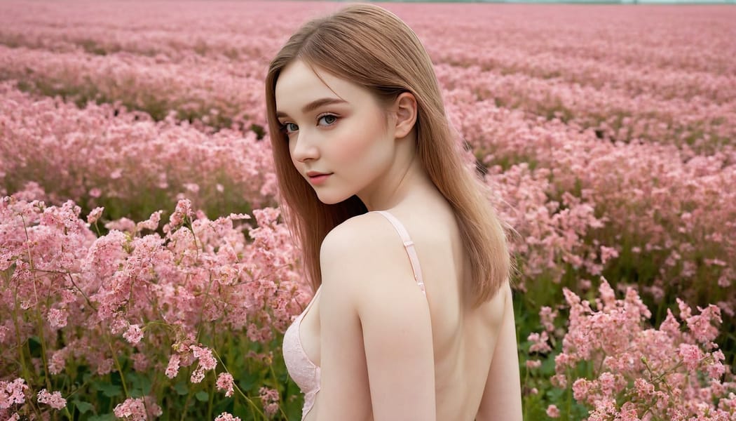 Tags: 21872187, SDXL
{"3": {"inputs": {"seed": 933310411458259, "steps": 64, "cfg": 7.06, "sampler_name": "dpmpp_2m", "scheduler": "karras", "denoise": 1.0, "model": ["27", 0], "positive": ["6", 0], "negative": ["7", 0], "latent_image": ["5", 0]}, "class_type": "KSampler"}, "4": {"inputs": {"ckpt_name": "juggernautXL_v8Rundiffusion.safetensors"}, "class_type": "CheckpointLoaderSimple"}, "5": {"inputs": {"width": 1344, "height": 768, "batch_size": 1}, "class_type": "EmptyLatentImage"}, "6": {"inputs": {"text": "23 year old girl, (irish:1.08), (russian:0.96), (beautiful eyes:0.96), (double eyelids:1.03), (seductive facial expression:1.09), (idol:0.96), (seductive pose:1.07), (detailed face:1.11), (temptress:1.14), (pale skin:0.97), (eyelashes:0.95), (slim:1.07), (cute:1.08), (sexy lips:1.14), (blush:1.02), (perky ass:1.11), (exposed ass:1.01), (looking back:1.03), (sexy ass:1.09), (thigh gap:1.03), wearing (translucent clothes:1.05) on a flower field, (portra:1.02), (textured skin:1.07), (RAW:1.05), (skin fuzz:1.03), (natural looking skin:1.04), (soft lighting:1.04), (detailed skin:1.05), (candid cinema:1.07), (film:1.01)", "clip": ["27", 1]}, "class_type": "CLIPTextEncode"}, "7": {"inputs": {"text": "(distorted:1.11), (twisted:1.08), (worst quality:1.08), (low resolution:1.09), (watermark:1.07), (open mouth:1.11), (bad hands:1.14)", "clip": ["27", 1]}, "class_type": "CLIPTextEncode"}, "8": {"inputs": {"samples": ["3", 0], "vae": ["4", 2]}, "class_type": "VAEDecode"}, "25": {"inputs": {"lora_name": "nudify_xl.safetensors", "strength_model": 0.12, "strength_clip": 0.33, "model": ["4", 0], "clip": ["4", 1]}, "class_type": "LoraLoader"}, "26": {"inputs": {"lora_name": "shirtlift_SDXL_v2.safetensors", "strength_model": 0.06, "strength_clip": 0.09, "model": ["25", 0], "clip": ["25", 1]}, "class_type": "LoraLoader"}, "27": {"inputs": {"lora_name": "PerfectEyesXL.safetensors", "strength_model": 0.06, "strength_clip": 0.11, "model": ["26", 0], "clip": ["26", 1]}, "class_type": "LoraLoader"}, "30": {"inputs": {"model_name": "4x_NMKD-Superscale-SP_178000_G.pth"}, "class_type": "UpscaleModelLoader"}, "31": {"inputs": {"upscale_model": ["30", 0], "image": ["8", 0]}, "class_type": "ImageUpscaleWithModel"}, "32": {"inputs": {"upscale_method": "lanczos", "scale_by": 0.5, "image": ["31", 0]}, "class_type": "ImageScaleBy"}, "33": {"inputs": {"pixels": ["32", 0], "vae": ["4", 2]}, "class_type": "VAEEncode"}, "34": {"inputs": {"seed": 933310411458259, "steps": 64, "cfg": 7.06, "sampler_name": "dpmpp_2m", "scheduler": "karras", "denoise": 0.3, "model": ["27", 0], "positive": ["6", 0], "negative": ["7", 0], "latent_image": ["33", 0]}, "class_type": "KSampler"}, "36": {"inputs": {"samples": ["34", 0], "vae": ["4", 2]}, "class_type": "VAEDecode"}, "39": {"inputs": {"filename_prefix": "comfyapi-1707783950355", "images": ["36", 0]}, "class_type": "SaveImage"}}