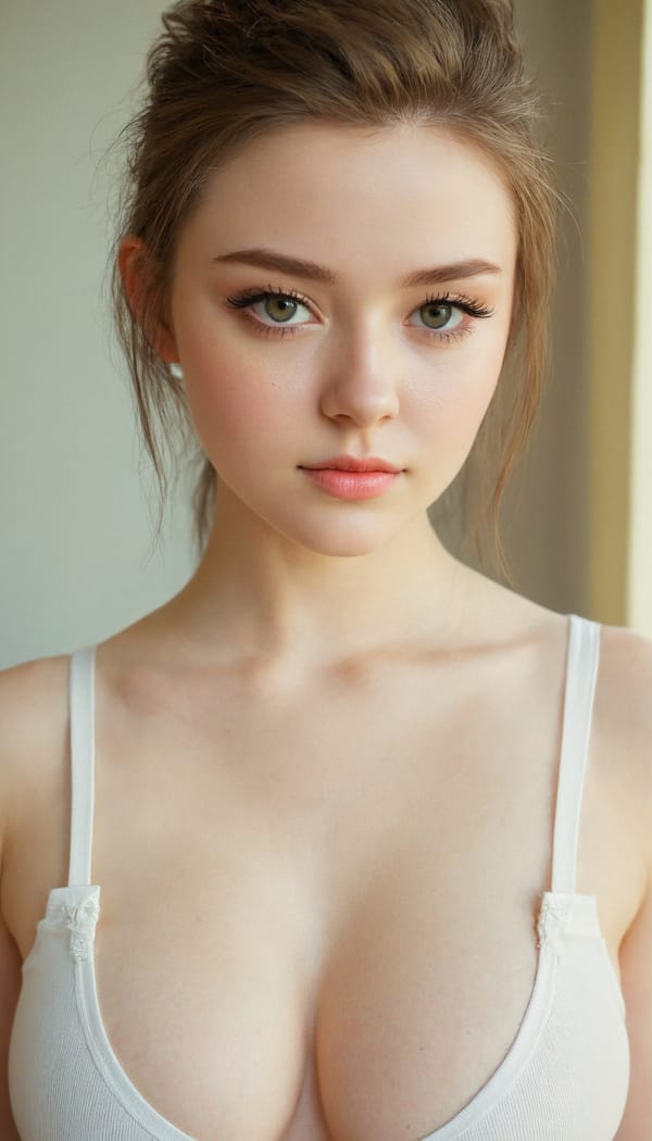 Tags: 21872187, SDXL
{"3": {"inputs": {"seed": 991332259679949, "steps": 64, "cfg": 5.42, "sampler_name": "dpmpp_2m", "scheduler": "karras", "denoise": 1.0, "model": ["27", 0], "positive": ["6", 0], "negative": ["7", 0], "latent_image": ["5", 0]}, "class_type": "KSampler"}, "4": {"inputs": {"ckpt_name": "juggernautxl.safetensors"}, "class_type": "CheckpointLoaderSimple"}, "5": {"inputs": {"width": 768, "height": 1344, "batch_size": 1}, "class_type": "EmptyLatentImage"}, "6": {"inputs": {"text": "20 year old girl, (irish:1.02), (double eyelids:1.08), (detailed face:1.11), (pale skin:1.01), (seductive facial expression:1.12), (seductive pose:1.04), (beautiful eyes:0.98), (temptress:0.98), (cute:1.00), (idol:1.04), (blush:0.98), (sexy lips:1.09), (eyelashes:1.08), (slim:0.96), (in a seductive pose:0.98), (large perky breasts:1.11), (cleavage:0.99), (thigh gap:1.06), (white tanktop:1.08), busy street, (portra:1.08), (skin fuzz:1.08), (film:1.09), (candid cinema:1.07), (natural looking skin:1.04), (detailed skin:1.09), (textured skin:1.09), (soft lighting:1.01), (RAW:1.00)", "clip": ["27", 1]}, "class_type": "CLIPTextEncode"}, "7": {"inputs": {"text": "(bad hands:1.09), (low resolution:1.13), (open mouth:1.12), (distorted:1.09), (twisted:1.07), (watermark:1.14), (worst quality:1.13)", "clip": ["27", 1]}, "class_type": "CLIPTextEncode"}, "8": {"inputs": {"samples": ["3", 0], "vae": ["4", 2]}, "class_type": "VAEDecode"}, "25": {"inputs": {"lora_name": "nudify_xl.safetensors", "strength_model": 0.15, "strength_clip": 0.13, "model": ["4", 0], "clip": ["4", 1]}, "class_type": "LoraLoader"}, "26": {"inputs": {"lora_name": "shirtlift_SDXL_v2.safetensors", "strength_model": 0.06, "strength_clip": 0.09, "model": ["25", 0], "clip": ["25", 1]}, "class_type": "LoraLoader"}, "27": {"inputs": {"lora_name": "PerfectEyesXL.safetensors", "strength_model": 0.05, "strength_clip": 0.04, "model": ["26", 0], "clip": ["26", 1]}, "class_type": "LoraLoader"}, "30": {"inputs": {"model_name": "4x_NMKD-Superscale-SP_178000_G.pth"}, "class_type": "UpscaleModelLoader"}, "31": {"inputs": {"upscale_model": ["30", 0], "image": ["8", 0]}, "class_type": "ImageUpscaleWithModel"}, "32": {"inputs": {"upscale_method": "lanczos", "scale_by": 0.5, "image": ["31", 0]}, "class_type": "ImageScaleBy"}, "33": {"inputs": {"pixels": ["32", 0], "vae": ["4", 2]}, "class_type": "VAEEncode"}, "34": {"inputs": {"seed": 991332259679949, "steps": 64, "cfg": 5.42, "sampler_name": "dpmpp_2m", "scheduler": "karras", "denoise": 0.3, "model": ["27", 0], "positive": ["6", 0], "negative": ["7", 0], "latent_image": ["33", 0]}, "class_type": "KSampler"}, "36": {"inputs": {"samples": ["34", 0], "vae": ["4", 2]}, "class_type": "VAEDecode"}, "39": {"inputs": {"filename_prefix": "comfyapi-1732025224294", "images": ["36", 0]}, "class_type": "SaveImage"}}