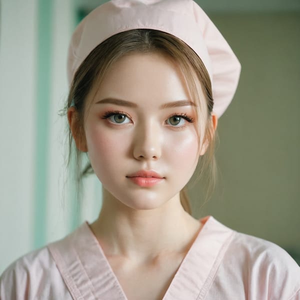 Tags: 21872187, SDXL
{"3": {"inputs": {"seed": 729750054685659, "steps": 32, "cfg": 5.6, "sampler_name": "dpmpp_2m", "scheduler": "karras", "denoise": 1.0, "model": ["27", 0], "positive": ["6", 0], "negative": ["7", 0], "latent_image": ["5", 0]}, "class_type": "KSampler"}, "4": {"inputs": {"ckpt_name": "juggernautxl.safetensors"}, "class_type": "CheckpointLoaderSimple"}, "5": {"inputs": {"width": 1024, "height": 1024, "batch_size": 1}, "class_type": "EmptyLatentImage"}, "6": {"inputs": {"text": "18 year old girl, (temptress:1.06), (cute:1.13), (blush:1.05), (idol:1.03), (seductive facial expression:0.95), (detailed face:1.05), (double eyelids:1.05), (slim:1.07), (eyelashes:1.09), (pale skin:1.12), (sexy lips:1.12), (seductive pose:1.02), (beautiful eyes:1.00), (on all fours:1.07), (spreading ass cheeks:0.95), (from behind:1.13), (backboob:0.97), (nurse in uniform:0.96) working in a hospital ward, (RAW:1.08), (natural looking skin:1.00), (portra:1.07), (skin fuzz:1.02), (film:1.02), (textured skin:1.04), (detailed skin:1.00), (candid cinema:1.06), (soft lighting:1.06)", "clip": ["27", 1]}, "class_type": "CLIPTextEncode"}, "7": {"inputs": {"text": "(watermark:1.06), (twisted:1.14), (distorted:1.09), (low resolution:1.14), (bad hands:1.12), (open mouth:1.13)", "clip": ["27", 1]}, "class_type": "CLIPTextEncode"}, "8": {"inputs": {"samples": ["3", 0], "vae": ["4", 2]}, "class_type": "VAEDecode"}, "25": {"inputs": {"lora_name": "nudify_xl.safetensors", "strength_model": 0.04, "strength_clip": 0.17, "model": ["4", 0], "clip": ["4", 1]}, "class_type": "LoraLoader"}, "26": {"inputs": {"lora_name": "shirtlift_SDXL_v2.safetensors", "strength_model": 0.15, "strength_clip": 0.1, "model": ["25", 0], "clip": ["25", 1]}, "class_type": "LoraLoader"}, "27": {"inputs": {"lora_name": "PerfectEyesXL.safetensors", "strength_model": 0.05, "strength_clip": 0.02, "model": ["26", 0], "clip": ["26", 1]}, "class_type": "LoraLoader"}, "30": {"inputs": {"model_name": "4x_NMKD-Superscale-SP_178000_G.pth"}, "class_type": "UpscaleModelLoader"}, "31": {"inputs": {"upscale_model": ["30", 0], "image": ["8", 0]}, "class_type": "ImageUpscaleWithModel"}, "32": {"inputs": {"upscale_method": "lanczos", "scale_by": 0.5, "image": ["31", 0]}, "class_type": "ImageScaleBy"}, "33": {"inputs": {"pixels": ["32", 0], "vae": ["4", 2]}, "class_type": "VAEEncode"}, "34": {"inputs": {"seed": 729750054685659, "steps": 32, "cfg": 5.6, "sampler_name": "dpmpp_2m", "scheduler": "karras", "denoise": 0.3, "model": ["27", 0], "positive": ["6", 0], "negative": ["7", 0], "latent_image": ["33", 0]}, "class_type": "KSampler"}, "36": {"inputs": {"samples": ["34", 0], "vae": ["4", 2]}, "class_type": "VAEDecode"}, "39": {"inputs": {"filename_prefix": "comfyapi-1714183259015", "images": ["36", 0]}, "class_type": "SaveImage"}}