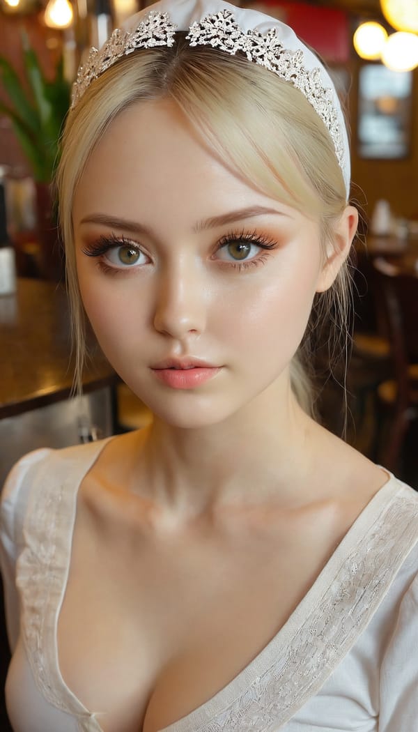 Tags: 21872187, SDXL
{"3": {"inputs": {"seed": 542207959157242, "steps": 64, "cfg": 5.63, "sampler_name": "dpmpp_2m", "scheduler": "karras", "denoise": 1.0, "model": ["27", 0], "positive": ["6", 0], "negative": ["7", 0], "latent_image": ["5", 0]}, "class_type": "KSampler"}, "4": {"inputs": {"ckpt_name": "juggernautxl.safetensors"}, "class_type": "CheckpointLoaderSimple"}, "5": {"inputs": {"width": 768, "height": 1344, "batch_size": 1}, "class_type": "EmptyLatentImage"}, "6": {"inputs": {"text": "26 year old girl, (ukrainian:1.01), (seductive facial expression:0.97), (double eyelids:1.08), (temptress:1.08), (pale skin:1.06), (eyelashes:1.10), (beautiful eyes:0.97), (detailed face:1.13), (cute:1.10), (idol:0.97), (seductive pose:0.95), (slim:1.05), (perky ass:1.02), (exposed ass:1.12), (looking back:0.95), (sexy ass:1.02), (thigh gap:1.12), (a waitress in uniform:0.98) working at a restaurant, (portra:1.00), (candid cinema:1.04), (soft lighting:1.07), (textured skin:1.04), (skin fuzz:1.09), (natural looking skin:1.05), (film:1.04), (detailed skin:1.08), (RAW:1.03)", "clip": ["27", 1]}, "class_type": "CLIPTextEncode"}, "7": {"inputs": {"text": "(low resolution:1.05), (distorted:1.13), (worst quality:1.13), (open mouth:1.10), (watermark:1.12), (bad hands:1.10), (twisted:1.13)", "clip": ["27", 1]}, "class_type": "CLIPTextEncode"}, "8": {"inputs": {"samples": ["3", 0], "vae": ["4", 2]}, "class_type": "VAEDecode"}, "25": {"inputs": {"lora_name": "nudify_xl.safetensors", "strength_model": 0.19, "strength_clip": 0.13, "model": ["4", 0], "clip": ["4", 1]}, "class_type": "LoraLoader"}, "26": {"inputs": {"lora_name": "shirtlift_SDXL_v2.safetensors", "strength_model": 0.15, "strength_clip": 0.03, "model": ["25", 0], "clip": ["25", 1]}, "class_type": "LoraLoader"}, "27": {"inputs": {"lora_name": "PerfectEyesXL.safetensors", "strength_model": 0.15, "strength_clip": 0.08, "model": ["26", 0], "clip": ["26", 1]}, "class_type": "LoraLoader"}, "30": {"inputs": {"model_name": "4x_NMKD-Superscale-SP_178000_G.pth"}, "class_type": "UpscaleModelLoader"}, "31": {"inputs": {"upscale_model": ["30", 0], "image": ["8", 0]}, "class_type": "ImageUpscaleWithModel"}, "32": {"inputs": {"upscale_method": "lanczos", "scale_by": 0.5, "image": ["31", 0]}, "class_type": "ImageScaleBy"}, "33": {"inputs": {"pixels": ["32", 0], "vae": ["4", 2]}, "class_type": "VAEEncode"}, "34": {"inputs": {"seed": 542207959157242, "steps": 64, "cfg": 5.63, "sampler_name": "dpmpp_2m", "scheduler": "karras", "denoise": 0.3, "model": ["27", 0], "positive": ["6", 0], "negative": ["7", 0], "latent_image": ["33", 0]}, "class_type": "KSampler"}, "36": {"inputs": {"samples": ["34", 0], "vae": ["4", 2]}, "class_type": "VAEDecode"}, "39": {"inputs": {"filename_prefix": "comfyapi-1725246058681", "images": ["36", 0]}, "class_type": "SaveImage"}}