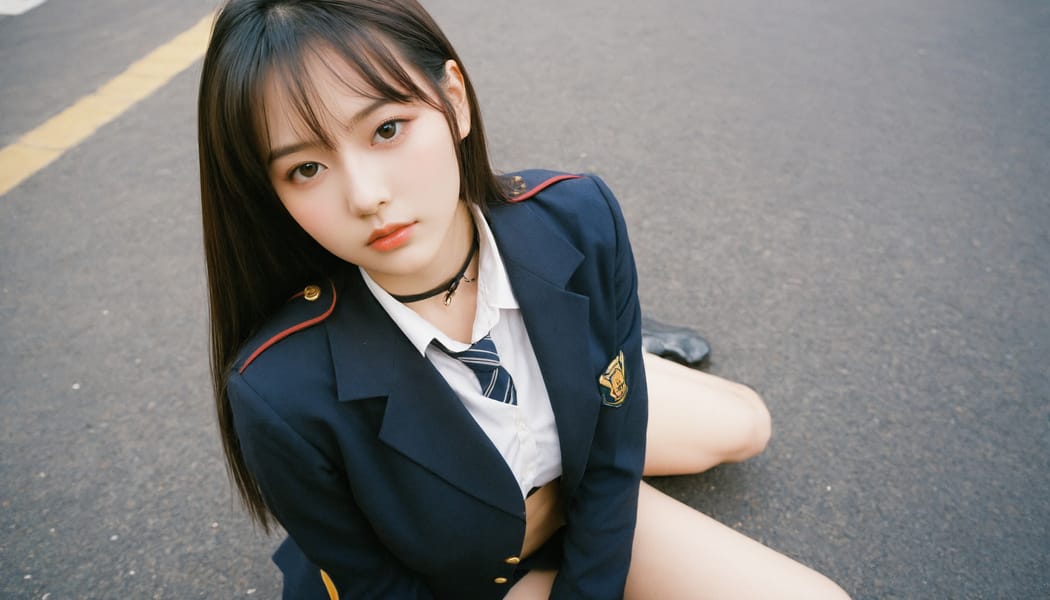 Tags: 21872187, SDXL
{"3": {"inputs": {"seed": 349421710189383, "steps": 32, "cfg": 6.95, "sampler_name": "dpmpp_2m", "scheduler": "karras", "denoise": 1.0, "model": ["27", 0], "positive": ["6", 0], "negative": ["7", 0], "latent_image": ["5", 0]}, "class_type": "KSampler"}, "4": {"inputs": {"ckpt_name": "helloworldxl.safetensors"}, "class_type": "CheckpointLoaderSimple"}, "5": {"inputs": {"width": 1344, "height": 768, "batch_size": 1}, "class_type": "EmptyLatentImage"}, "6": {"inputs": {"text": "19 year old girl, (blush:1.04), (seductive pose:1.06), (idol:1.05), (slim:1.04), (double eyelids:1.07), (cute:0.95), (beautiful eyes:1.11), (temptress:1.02), (seductive facial expression:0.97), (detailed face:1.06), (eyelashes:0.97), (sexy lips:0.99), (in a seductive pose:1.01), (large perky breasts:1.08), (cleavage:1.03), (thigh gap:1.04), (school uniform:1.00), choker, busy street, (soft lighting:1.00), (candid cinema:1.00), (RAW:1.05), (detailed skin:1.05), (skin fuzz:1.06), (portra:1.01), (textured skin:1.06), (film:1.02), (natural looking skin:1.05)", "clip": ["27", 1]}, "class_type": "CLIPTextEncode"}, "7": {"inputs": {"text": "(twisted:1.07), (open mouth:1.05), (low resolution:1.08), (worst quality:1.09), (distorted:1.06), (watermark:1.06), (bad hands:1.14)", "clip": ["27", 1]}, "class_type": "CLIPTextEncode"}, "8": {"inputs": {"samples": ["3", 0], "vae": ["4", 2]}, "class_type": "VAEDecode"}, "25": {"inputs": {"lora_name": "nudify_xl.safetensors", "strength_model": 0.37, "strength_clip": 0.11, "model": ["4", 0], "clip": ["4", 1]}, "class_type": "LoraLoader"}, "26": {"inputs": {"lora_name": "shirtlift_SDXL_v2.safetensors", "strength_model": 0.0, "strength_clip": 0.12, "model": ["25", 0], "clip": ["25", 1]}, "class_type": "LoraLoader"}, "27": {"inputs": {"lora_name": "PerfectEyesXL.safetensors", "strength_model": 0.1, "strength_clip": 0.19, "model": ["26", 0], "clip": ["26", 1]}, "class_type": "LoraLoader"}, "30": {"inputs": {"model_name": "4x_NMKD-Superscale-SP_178000_G.pth"}, "class_type": "UpscaleModelLoader"}, "31": {"inputs": {"upscale_model": ["30", 0], "image": ["8", 0]}, "class_type": "ImageUpscaleWithModel"}, "32": {"inputs": {"upscale_method": "lanczos", "scale_by": 0.5, "image": ["31", 0]}, "class_type": "ImageScaleBy"}, "33": {"inputs": {"pixels": ["32", 0], "vae": ["4", 2]}, "class_type": "VAEEncode"}, "34": {"inputs": {"seed": 349421710189383, "steps": 32, "cfg": 6.95, "sampler_name": "dpmpp_2m", "scheduler": "karras", "denoise": 0.3, "model": ["27", 0], "positive": ["6", 0], "negative": ["7", 0], "latent_image": ["33", 0]}, "class_type": "KSampler"}, "36": {"inputs": {"samples": ["34", 0], "vae": ["4", 2]}, "class_type": "VAEDecode"}, "39": {"inputs": {"filename_prefix": "comfyapi-1718382917487", "images": ["36", 0]}, "class_type": "SaveImage"}}