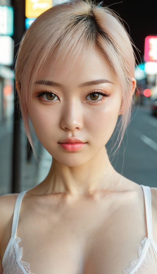 Tags: 21872187, SDXL
{"3": {"inputs": {"seed": 934029791277874, "steps": 64, "cfg": 6.85, "sampler_name": "dpmpp_2m", "scheduler": "karras", "denoise": 1.0, "model": ["27", 0], "positive": ["6", 0], "negative": ["7", 0], "latent_image": ["5", 0]}, "class_type": "KSampler"}, "4": {"inputs": {"ckpt_name": "juggernautxl.safetensors"}, "class_type": "CheckpointLoaderSimple"}, "5": {"inputs": {"width": 768, "height": 1344, "batch_size": 1}, "class_type": "EmptyLatentImage"}, "6": {"inputs": {"text": "26 year old girl, (japanese:0.98), (ukrainian:1.05), (sexy lips:1.09), (idol:1.07), (seductive pose:1.14), (beautiful eyes:1.14), (double eyelids:1.04), (pale skin:1.09), (eyelashes:1.00), (temptress:1.08), (blush:1.14), (seductive facial expression:1.10), (slim:1.04), (detailed face:1.01), (cute:1.14), (perky ass:1.08), (exposed ass:1.10), (looking back:1.14), (sexy ass:1.01), (thigh gap:1.09), (white tanktop:0.97), busy street, (candid cinema:1.00), (soft lighting:1.05), (natural looking skin:1.00), (textured skin:1.02), (skin fuzz:1.09), (detailed skin:1.01), (portra:1.00), (RAW:1.07), (film:1.07)", "clip": ["27", 1]}, "class_type": "CLIPTextEncode"}, "7": {"inputs": {"text": "(worst quality:1.09), (twisted:1.11), (watermark:1.08), (bad hands:1.14), (open mouth:1.10), (low resolution:1.08), (distorted:1.10)", "clip": ["27", 1]}, "class_type": "CLIPTextEncode"}, "8": {"inputs": {"samples": ["3", 0], "vae": ["4", 2]}, "class_type": "VAEDecode"}, "25": {"inputs": {"lora_name": "nudify_xl.safetensors", "strength_model": 0.19, "strength_clip": 0.02, "model": ["4", 0], "clip": ["4", 1]}, "class_type": "LoraLoader"}, "26": {"inputs": {"lora_name": "shirtlift_SDXL_v2.safetensors", "strength_model": 0.15, "strength_clip": 0.18, "model": ["25", 0], "clip": ["25", 1]}, "class_type": "LoraLoader"}, "27": {"inputs": {"lora_name": "PerfectEyesXL.safetensors", "strength_model": 0.17, "strength_clip": 0.08, "model": ["26", 0], "clip": ["26", 1]}, "class_type": "LoraLoader"}, "30": {"inputs": {"model_name": "4x_NMKD-Superscale-SP_178000_G.pth"}, "class_type": "UpscaleModelLoader"}, "31": {"inputs": {"upscale_model": ["30", 0], "image": ["8", 0]}, "class_type": "ImageUpscaleWithModel"}, "32": {"inputs": {"upscale_method": "lanczos", "scale_by": 0.5, "image": ["31", 0]}, "class_type": "ImageScaleBy"}, "33": {"inputs": {"pixels": ["32", 0], "vae": ["4", 2]}, "class_type": "VAEEncode"}, "34": {"inputs": {"seed": 934029791277874, "steps": 64, "cfg": 6.85, "sampler_name": "dpmpp_2m", "scheduler": "karras", "denoise": 0.3, "model": ["27", 0], "positive": ["6", 0], "negative": ["7", 0], "latent_image": ["33", 0]}, "class_type": "KSampler"}, "36": {"inputs": {"samples": ["34", 0], "vae": ["4", 2]}, "class_type": "VAEDecode"}, "39": {"inputs": {"filename_prefix": "comfyapi-1730408500173", "images": ["36", 0]}, "class_type": "SaveImage"}}