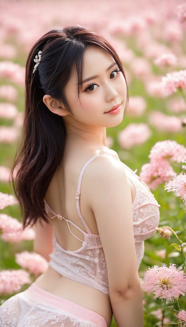 Tags: 21872187, SDXL
{"3": {"inputs": {"seed": 709847724923223, "steps": 32, "cfg": 6.34, "sampler_name": "dpmpp_2m", "scheduler": "karras", "denoise": 1.0, "model": ["27", 0], "positive": ["6", 0], "negative": ["7", 0], "latent_image": ["5", 0]}, "class_type": "KSampler"}, "4": {"inputs": {"ckpt_name": "juggernautxl.safetensors"}, "class_type": "CheckpointLoaderSimple"}, "5": {"inputs": {"width": 768, "height": 1344, "batch_size": 1}, "class_type": "EmptyLatentImage"}, "6": {"inputs": {"text": "28 year old girl, (japanese:0.95), (double eyelids:0.95), (idol:1.12), (beautiful eyes:1.06), (seductive facial expression:0.97), (seductive pose:1.02), (pale skin:1.07), (temptress:1.10), (slim:0.96), (eyelashes:1.11), (blush:1.05), (detailed face:1.01), (cute:1.10), (sexy lips:1.02), (perky ass:1.07), (exposed ass:1.11), (looking back:1.06), (sexy ass:1.06), (thigh gap:1.02), wearing (translucent clothes:1.13) on a flower field, (skin fuzz:1.02), (natural looking skin:1.02), (film:1.00), (textured skin:1.04), (portra:1.00), (RAW:1.03), (soft lighting:1.06), (detailed skin:1.04), (candid cinema:1.03)", "clip": ["27", 1]}, "class_type": "CLIPTextEncode"}, "7": {"inputs": {"text": "(open mouth:1.06), (watermark:1.06), (worst quality:1.10), (low resolution:1.06), (bad hands:1.07), (distorted:1.07), (twisted:1.10)", "clip": ["27", 1]}, "class_type": "CLIPTextEncode"}, "8": {"inputs": {"samples": ["3", 0], "vae": ["4", 2]}, "class_type": "VAEDecode"}, "25": {"inputs": {"lora_name": "nudify_xl.safetensors", "strength_model": 0.33, "strength_clip": 0.05, "model": ["4", 0], "clip": ["4", 1]}, "class_type": "LoraLoader"}, "26": {"inputs": {"lora_name": "shirtlift_SDXL_v2.safetensors", "strength_model": 0.09, "strength_clip": 0.0, "model": ["25", 0], "clip": ["25", 1]}, "class_type": "LoraLoader"}, "27": {"inputs": {"lora_name": "PerfectEyesXL.safetensors", "strength_model": 0.17, "strength_clip": 0.19, "model": ["26", 0], "clip": ["26", 1]}, "class_type": "LoraLoader"}, "30": {"inputs": {"model_name": "4x_NMKD-Superscale-SP_178000_G.pth"}, "class_type": "UpscaleModelLoader"}, "31": {"inputs": {"upscale_model": ["30", 0], "image": ["8", 0]}, "class_type": "ImageUpscaleWithModel"}, "32": {"inputs": {"upscale_method": "lanczos", "scale_by": 0.5, "image": ["31", 0]}, "class_type": "ImageScaleBy"}, "33": {"inputs": {"pixels": ["32", 0], "vae": ["4", 2]}, "class_type": "VAEEncode"}, "34": {"inputs": {"seed": 709847724923223, "steps": 32, "cfg": 6.34, "sampler_name": "dpmpp_2m", "scheduler": "karras", "denoise": 0.3, "model": ["27", 0], "positive": ["6", 0], "negative": ["7", 0], "latent_image": ["33", 0]}, "class_type": "KSampler"}, "36": {"inputs": {"samples": ["34", 0], "vae": ["4", 2]}, "class_type": "VAEDecode"}, "39": {"inputs": {"filename_prefix": "comfyapi-1716520466854", "images": ["36", 0]}, "class_type": "SaveImage"}}