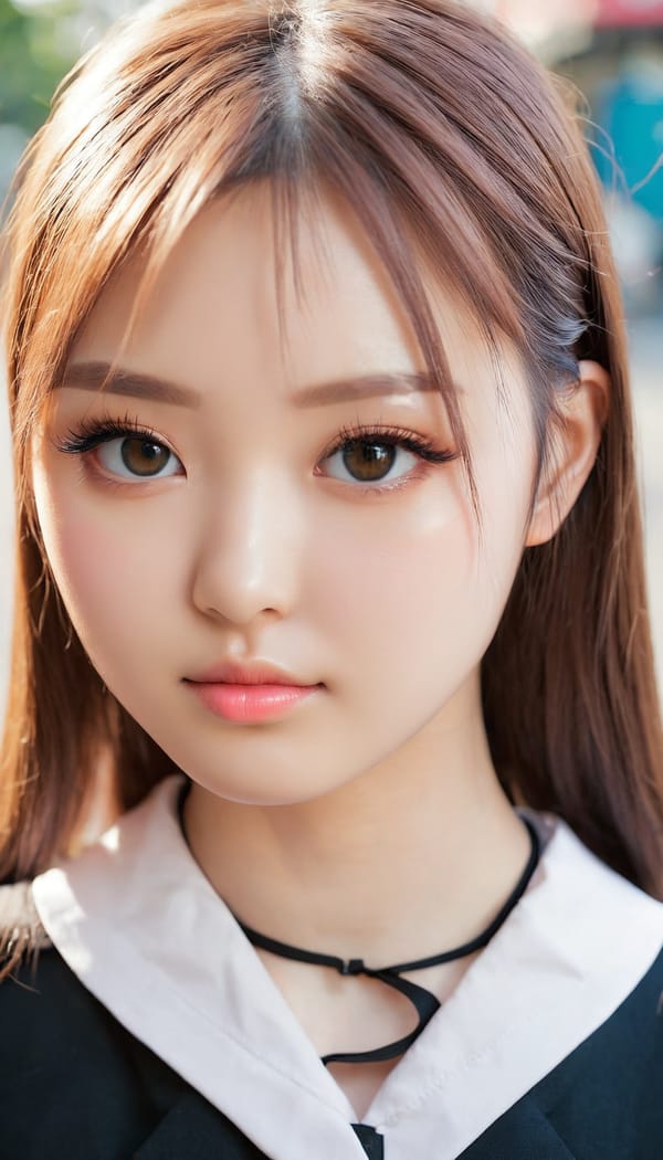 Tags: 21872187, SDXL
{"3": {"inputs": {"seed": 453267303583776, "steps": 32, "cfg": 7.46, "sampler_name": "dpmpp_2m", "scheduler": "karras", "denoise": 1.0, "model": ["27", 0], "positive": ["6", 0], "negative": ["7", 0], "latent_image": ["5", 0]}, "class_type": "KSampler"}, "4": {"inputs": {"ckpt_name": "juggernautxl.safetensors"}, "class_type": "CheckpointLoaderSimple"}, "5": {"inputs": {"width": 768, "height": 1344, "batch_size": 1}, "class_type": "EmptyLatentImage"}, "6": {"inputs": {"text": "26 year old girl, (slim:0.96), (detailed face:1.13), (eyelashes:1.09), (idol:1.01), (cute:0.96), (temptress:1.00), (seductive pose:1.02), (beautiful eyes:0.97), (blush:1.10), (double eyelids:1.12), (pale skin:0.96), (seductive facial expression:1.14), (sexy lips:0.99), (in a seductive pose:1.01), (large perky breasts:1.05), (cleavage:0.95), (thigh gap:1.08), (school uniform:1.11), choker, busy street, (natural looking skin:1.00), (skin fuzz:1.04), (detailed skin:1.03), (portra:1.05), (candid cinema:1.06), (textured skin:1.03), (film:1.00), (soft lighting:1.01), (RAW:1.01)", "clip": ["27", 1]}, "class_type": "CLIPTextEncode"}, "7": {"inputs": {"text": "(watermark:1.09), (bad hands:1.07), (worst quality:1.08), (twisted:1.09), (distorted:1.09), (low resolution:1.09), (open mouth:1.05)", "clip": ["27", 1]}, "class_type": "CLIPTextEncode"}, "8": {"inputs": {"samples": ["3", 0], "vae": ["4", 2]}, "class_type": "VAEDecode"}, "25": {"inputs": {"lora_name": "nudify_xl.safetensors", "strength_model": 0.09, "strength_clip": 0.11, "model": ["4", 0], "clip": ["4", 1]}, "class_type": "LoraLoader"}, "26": {"inputs": {"lora_name": "shirtlift_SDXL_v2.safetensors", "strength_model": 0.18, "strength_clip": 0.03, "model": ["25", 0], "clip": ["25", 1]}, "class_type": "LoraLoader"}, "27": {"inputs": {"lora_name": "PerfectEyesXL.safetensors", "strength_model": 0.15, "strength_clip": 0.14, "model": ["26", 0], "clip": ["26", 1]}, "class_type": "LoraLoader"}, "30": {"inputs": {"model_name": "4x_NMKD-Superscale-SP_178000_G.pth"}, "class_type": "UpscaleModelLoader"}, "31": {"inputs": {"upscale_model": ["30", 0], "image": ["8", 0]}, "class_type": "ImageUpscaleWithModel"}, "32": {"inputs": {"upscale_method": "lanczos", "scale_by": 0.5, "image": ["31", 0]}, "class_type": "ImageScaleBy"}, "33": {"inputs": {"pixels": ["32", 0], "vae": ["4", 2]}, "class_type": "VAEEncode"}, "34": {"inputs": {"seed": 453267303583776, "steps": 32, "cfg": 7.46, "sampler_name": "dpmpp_2m", "scheduler": "karras", "denoise": 0.3, "model": ["27", 0], "positive": ["6", 0], "negative": ["7", 0], "latent_image": ["33", 0]}, "class_type": "KSampler"}, "36": {"inputs": {"samples": ["34", 0], "vae": ["4", 2]}, "class_type": "VAEDecode"}, "39": {"inputs": {"filename_prefix": "comfyapi-1733109535432", "images": ["36", 0]}, "class_type": "SaveImage"}}