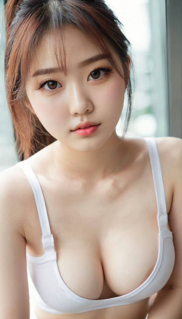 Tags: 21872187, SDXL
{"3": {"inputs": {"seed": 908164376558819, "steps": 32, "cfg": 5.78, "sampler_name": "dpmpp_2m", "scheduler": "karras", "denoise": 1.0, "model": ["27", 0], "positive": ["6", 0], "negative": ["7", 0], "latent_image": ["5", 0]}, "class_type": "KSampler"}, "4": {"inputs": {"ckpt_name": "juggernautxl.safetensors"}, "class_type": "CheckpointLoaderSimple"}, "5": {"inputs": {"width": 768, "height": 1344, "batch_size": 1}, "class_type": "EmptyLatentImage"}, "6": {"inputs": {"text": "21 year old girl, (korean:0.98), (pale skin:1.02), (seductive pose:1.14), (cute:1.09), (detailed face:0.95), (beautiful eyes:1.14), (double eyelids:1.14), (temptress:1.07), (seductive facial expression:1.01), (sexy lips:1.01), (eyelashes:1.06), (idol:1.00), (slim:1.03), (blush:1.14), (in a seductive pose:1.01), (large perky breasts:0.97), (cleavage:1.14), (thigh gap:1.14), (white tanktop:1.09), busy street, (RAW:1.04), (natural looking skin:1.01), (soft lighting:1.06), (skin fuzz:1.03), (candid cinema:1.08), (detailed skin:1.06), (film:1.06), (portra:1.08), (textured skin:1.03)", "clip": ["27", 1]}, "class_type": "CLIPTextEncode"}, "7": {"inputs": {"text": "(worst quality:1.13), (twisted:1.08), (bad hands:1.12), (open mouth:1.09), (distorted:1.13), (watermark:1.11), (low resolution:1.10)", "clip": ["27", 1]}, "class_type": "CLIPTextEncode"}, "8": {"inputs": {"samples": ["3", 0], "vae": ["4", 2]}, "class_type": "VAEDecode"}, "25": {"inputs": {"lora_name": "nudify_xl.safetensors", "strength_model": 0.13, "strength_clip": 0.27, "model": ["4", 0], "clip": ["4", 1]}, "class_type": "LoraLoader"}, "26": {"inputs": {"lora_name": "shirtlift_SDXL_v2.safetensors", "strength_model": 0.13, "strength_clip": 0.16, "model": ["25", 0], "clip": ["25", 1]}, "class_type": "LoraLoader"}, "27": {"inputs": {"lora_name": "PerfectEyesXL.safetensors", "strength_model": 0.16, "strength_clip": 0.11, "model": ["26", 0], "clip": ["26", 1]}, "class_type": "LoraLoader"}, "30": {"inputs": {"model_name": "4x_NMKD-Superscale-SP_178000_G.pth"}, "class_type": "UpscaleModelLoader"}, "31": {"inputs": {"upscale_model": ["30", 0], "image": ["8", 0]}, "class_type": "ImageUpscaleWithModel"}, "32": {"inputs": {"upscale_method": "lanczos", "scale_by": 0.5, "image": ["31", 0]}, "class_type": "ImageScaleBy"}, "33": {"inputs": {"pixels": ["32", 0], "vae": ["4", 2]}, "class_type": "VAEEncode"}, "34": {"inputs": {"seed": 908164376558819, "steps": 32, "cfg": 5.78, "sampler_name": "dpmpp_2m", "scheduler": "karras", "denoise": 0.3, "model": ["27", 0], "positive": ["6", 0], "negative": ["7", 0], "latent_image": ["33", 0]}, "class_type": "KSampler"}, "36": {"inputs": {"samples": ["34", 0], "vae": ["4", 2]}, "class_type": "VAEDecode"}, "39": {"inputs": {"filename_prefix": "comfyapi-1715900912991", "images": ["36", 0]}, "class_type": "SaveImage"}}