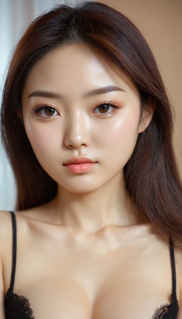 Tags: 21872187, SDXL
{"3": {"inputs": {"seed": 456425858811258, "steps": 32, "cfg": 7.37, "sampler_name": "dpmpp_2m", "scheduler": "karras", "denoise": 1.0, "model": ["27", 0], "positive": ["6", 0], "negative": ["7", 0], "latent_image": ["5", 0]}, "class_type": "KSampler"}, "4": {"inputs": {"ckpt_name": "juggernautxl.safetensors"}, "class_type": "CheckpointLoaderSimple"}, "5": {"inputs": {"width": 768, "height": 1344, "batch_size": 1}, "class_type": "EmptyLatentImage"}, "6": {"inputs": {"text": "24 year old girl, (korean:1.14), (ukrainian:0.99), (double eyelids:1.05), (beautiful eyes:1.07), (seductive facial expression:1.10), (blush:1.03), (detailed face:0.99), (idol:0.98), (sexy lips:1.12), (slim:1.10), (temptress:1.00), (eyelashes:1.05), (seductive pose:1.02), (cute:1.05), (perky ass:1.13), (exposed ass:1.02), (looking back:1.04), (sexy ass:1.01), (thigh gap:1.06), (an office lady:1.13), (textured skin:1.07), (film:1.09), (detailed skin:1.09), (candid cinema:1.00), (skin fuzz:1.05), (RAW:1.08), (portra:1.03), (natural looking skin:1.00), (soft lighting:1.04)", "clip": ["27", 1]}, "class_type": "CLIPTextEncode"}, "7": {"inputs": {"text": "(worst quality:1.11), (open mouth:1.09), (twisted:1.07), (bad hands:1.14), (distorted:1.07), (watermark:1.06), (low resolution:1.08)", "clip": ["27", 1]}, "class_type": "CLIPTextEncode"}, "8": {"inputs": {"samples": ["3", 0], "vae": ["4", 2]}, "class_type": "VAEDecode"}, "25": {"inputs": {"lora_name": "nudify_xl.safetensors", "strength_model": 0.26, "strength_clip": 0.23, "model": ["4", 0], "clip": ["4", 1]}, "class_type": "LoraLoader"}, "26": {"inputs": {"lora_name": "shirtlift_SDXL_v2.safetensors", "strength_model": 0.11, "strength_clip": 0.12, "model": ["25", 0], "clip": ["25", 1]}, "class_type": "LoraLoader"}, "27": {"inputs": {"lora_name": "PerfectEyesXL.safetensors", "strength_model": 0.14, "strength_clip": 0.13, "model": ["26", 0], "clip": ["26", 1]}, "class_type": "LoraLoader"}, "30": {"inputs": {"model_name": "4x_NMKD-Superscale-SP_178000_G.pth"}, "class_type": "UpscaleModelLoader"}, "31": {"inputs": {"upscale_model": ["30", 0], "image": ["8", 0]}, "class_type": "ImageUpscaleWithModel"}, "32": {"inputs": {"upscale_method": "lanczos", "scale_by": 0.5, "image": ["31", 0]}, "class_type": "ImageScaleBy"}, "33": {"inputs": {"pixels": ["32", 0], "vae": ["4", 2]}, "class_type": "VAEEncode"}, "34": {"inputs": {"seed": 456425858811258, "steps": 32, "cfg": 7.37, "sampler_name": "dpmpp_2m", "scheduler": "karras", "denoise": 0.3, "model": ["27", 0], "positive": ["6", 0], "negative": ["7", 0], "latent_image": ["33", 0]}, "class_type": "KSampler"}, "36": {"inputs": {"samples": ["34", 0], "vae": ["4", 2]}, "class_type": "VAEDecode"}, "39": {"inputs": {"filename_prefix": "comfyapi-1735921190253", "images": ["36", 0]}, "class_type": "SaveImage"}}