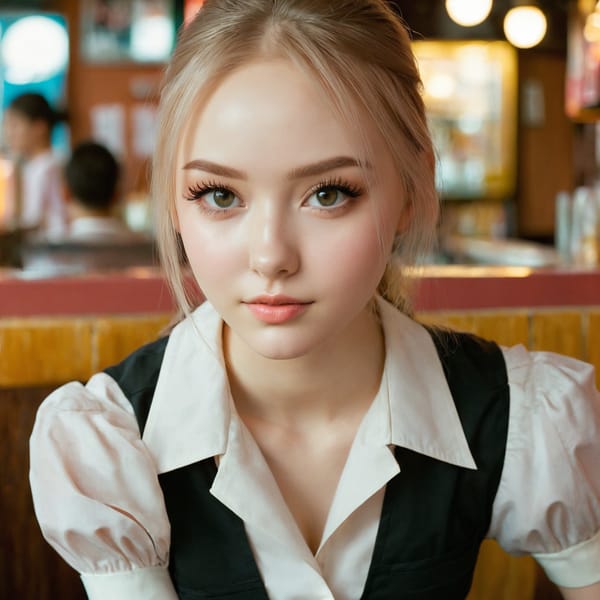 Tags: 21872187, SDXL
{"3": {"inputs": {"seed": 575492509200531, "steps": 32, "cfg": 6.79, "sampler_name": "dpmpp_2m", "scheduler": "karras", "denoise": 1.0, "model": ["27", 0], "positive": ["6", 0], "negative": ["7", 0], "latent_image": ["5", 0]}, "class_type": "KSampler"}, "4": {"inputs": {"ckpt_name": "juggernautxl.safetensors"}, "class_type": "CheckpointLoaderSimple"}, "5": {"inputs": {"width": 1024, "height": 1024, "batch_size": 1}, "class_type": "EmptyLatentImage"}, "6": {"inputs": {"text": "23 year old girl, (russian:0.98), (idol:1.04), (slim:1.07), (detailed face:0.97), (eyelashes:1.02), (temptress:1.00), (beautiful eyes:1.03), (seductive pose:1.08), (blush:1.05), (double eyelids:1.00), (cute:1.14), (seductive facial expression:0.99), (pale skin:1.02), (sexy lips:1.08), (perky ass:1.14), (exposed ass:1.14), (looking back:1.10), (sexy ass:0.99), (thigh gap:1.13), (a waitress in uniform:0.97) working at a restaurant, (soft lighting:1.04), (RAW:1.00), (portra:1.01), (natural looking skin:1.06), (candid cinema:1.06), (film:1.00), (textured skin:1.09), (skin fuzz:1.00), (detailed skin:1.08)", "clip": ["27", 1]}, "class_type": "CLIPTextEncode"}, "7": {"inputs": {"text": "(bad hands:1.09), (watermark:1.11), (twisted:1.10), (worst quality:1.06), (low resolution:1.06), (open mouth:1.08), (distorted:1.06)", "clip": ["27", 1]}, "class_type": "CLIPTextEncode"}, "8": {"inputs": {"samples": ["3", 0], "vae": ["4", 2]}, "class_type": "VAEDecode"}, "25": {"inputs": {"lora_name": "nudify_xl.safetensors", "strength_model": 0.25, "strength_clip": 0.23, "model": ["4", 0], "clip": ["4", 1]}, "class_type": "LoraLoader"}, "26": {"inputs": {"lora_name": "shirtlift_SDXL_v2.safetensors", "strength_model": 0.1, "strength_clip": 0.07, "model": ["25", 0], "clip": ["25", 1]}, "class_type": "LoraLoader"}, "27": {"inputs": {"lora_name": "PerfectEyesXL.safetensors", "strength_model": 0.01, "strength_clip": 0.12, "model": ["26", 0], "clip": ["26", 1]}, "class_type": "LoraLoader"}, "30": {"inputs": {"model_name": "4x_NMKD-Superscale-SP_178000_G.pth"}, "class_type": "UpscaleModelLoader"}, "31": {"inputs": {"upscale_model": ["30", 0], "image": ["8", 0]}, "class_type": "ImageUpscaleWithModel"}, "32": {"inputs": {"upscale_method": "lanczos", "scale_by": 0.5, "image": ["31", 0]}, "class_type": "ImageScaleBy"}, "33": {"inputs": {"pixels": ["32", 0], "vae": ["4", 2]}, "class_type": "VAEEncode"}, "34": {"inputs": {"seed": 575492509200531, "steps": 32, "cfg": 6.79, "sampler_name": "dpmpp_2m", "scheduler": "karras", "denoise": 0.3, "model": ["27", 0], "positive": ["6", 0], "negative": ["7", 0], "latent_image": ["33", 0]}, "class_type": "KSampler"}, "36": {"inputs": {"samples": ["34", 0], "vae": ["4", 2]}, "class_type": "VAEDecode"}, "39": {"inputs": {"filename_prefix": "comfyapi-1714658569717", "images": ["36", 0]}, "class_type": "SaveImage"}}