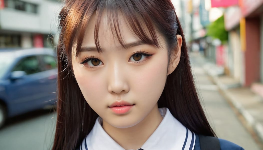 Tags: 21872187, SDXL
{"3": {"inputs": {"seed": 602986775015297, "steps": 32, "cfg": 6.62, "sampler_name": "dpmpp_2m", "scheduler": "karras", "denoise": 1.0, "model": ["27", 0], "positive": ["6", 0], "negative": ["7", 0], "latent_image": ["5", 0]}, "class_type": "KSampler"}, "4": {"inputs": {"ckpt_name": "juggernautxl.safetensors"}, "class_type": "CheckpointLoaderSimple"}, "5": {"inputs": {"width": 1344, "height": 768, "batch_size": 1}, "class_type": "EmptyLatentImage"}, "6": {"inputs": {"text": "20 year old girl, (japanese:1.09), (korean:1.12), (cute:1.09), (seductive facial expression:1.01), (blush:1.10), (beautiful eyes:1.01), (eyelashes:0.99), (slim:0.97), (pale skin:0.99), (double eyelids:1.06), (detailed face:0.97), (seductive pose:1.03), (sexy lips:1.04), (idol:0.99), (temptress:1.08), (in a seductive pose:0.98), (large perky breasts:0.97), (cleavage:1.09), (thigh gap:1.03), (school uniform:1.11), choker, busy street, (skin fuzz:1.07), (detailed skin:1.01), (textured skin:1.01), (soft lighting:1.08), (film:1.04), (candid cinema:1.08), (RAW:1.03), (portra:1.00), (natural looking skin:1.04)", "clip": ["27", 1]}, "class_type": "CLIPTextEncode"}, "7": {"inputs": {"text": "(distorted:1.11), (low resolution:1.09), (bad hands:1.14), (open mouth:1.07), (twisted:1.14), (worst quality:1.06), (watermark:1.07)", "clip": ["27", 1]}, "class_type": "CLIPTextEncode"}, "8": {"inputs": {"samples": ["3", 0], "vae": ["4", 2]}, "class_type": "VAEDecode"}, "25": {"inputs": {"lora_name": "nudify_xl.safetensors", "strength_model": 0.33, "strength_clip": 0.13, "model": ["4", 0], "clip": ["4", 1]}, "class_type": "LoraLoader"}, "26": {"inputs": {"lora_name": "shirtlift_SDXL_v2.safetensors", "strength_model": 0.04, "strength_clip": 0.09, "model": ["25", 0], "clip": ["25", 1]}, "class_type": "LoraLoader"}, "27": {"inputs": {"lora_name": "PerfectEyesXL.safetensors", "strength_model": 0.08, "strength_clip": 0.14, "model": ["26", 0], "clip": ["26", 1]}, "class_type": "LoraLoader"}, "30": {"inputs": {"model_name": "4x_NMKD-Superscale-SP_178000_G.pth"}, "class_type": "UpscaleModelLoader"}, "31": {"inputs": {"upscale_model": ["30", 0], "image": ["8", 0]}, "class_type": "ImageUpscaleWithModel"}, "32": {"inputs": {"upscale_method": "lanczos", "scale_by": 0.5, "image": ["31", 0]}, "class_type": "ImageScaleBy"}, "33": {"inputs": {"pixels": ["32", 0], "vae": ["4", 2]}, "class_type": "VAEEncode"}, "34": {"inputs": {"seed": 602986775015297, "steps": 32, "cfg": 6.62, "sampler_name": "dpmpp_2m", "scheduler": "karras", "denoise": 0.3, "model": ["27", 0], "positive": ["6", 0], "negative": ["7", 0], "latent_image": ["33", 0]}, "class_type": "KSampler"}, "36": {"inputs": {"samples": ["34", 0], "vae": ["4", 2]}, "class_type": "VAEDecode"}, "39": {"inputs": {"filename_prefix": "comfyapi-1731024110401", "images": ["36", 0]}, "class_type": "SaveImage"}}