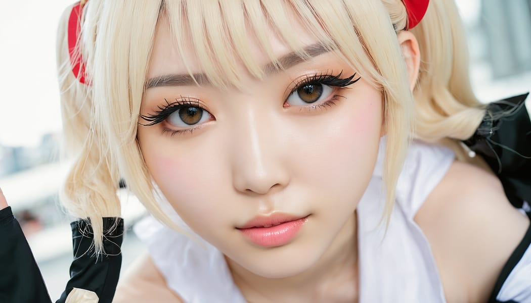 Tags: 21872187, SDXL
{"3": {"inputs": {"seed": 569162637047404, "steps": 32, "cfg": 7.07, "sampler_name": "dpmpp_2m", "scheduler": "karras", "denoise": 1.0, "model": ["27", 0], "positive": ["6", 0], "negative": ["7", 0], "latent_image": ["5", 0]}, "class_type": "KSampler"}, "4": {"inputs": {"ckpt_name": "juggernautxl.safetensors"}, "class_type": "CheckpointLoaderSimple"}, "5": {"inputs": {"width": 1344, "height": 768, "batch_size": 1}, "class_type": "EmptyLatentImage"}, "6": {"inputs": {"text": "28 year old girl, (korean:0.95), (pale skin:1.14), (idol:1.14), (sexy lips:1.11), (seductive pose:1.00), (slim:0.97), (temptress:1.10), (cute:1.08), (detailed face:1.09), (seductive facial expression:1.09), (double eyelids:1.14), (beautiful eyes:1.12), (eyelashes:1.08), (blush:1.04), (perky ass:0.95), (exposed ass:0.95), (looking back:1.14), (sexy ass:1.06), (thigh gap:1.08), (in a cosplay:1.13) at comiket posing for camera, (natural looking skin:1.02), (textured skin:1.00), (portra:1.07), (RAW:1.07), (detailed skin:1.05), (soft lighting:1.07), (film:1.07), (candid cinema:1.00), (skin fuzz:1.09)", "clip": ["27", 1]}, "class_type": "CLIPTextEncode"}, "7": {"inputs": {"text": "(worst quality:1.10), (watermark:1.10), (low resolution:1.13), (bad hands:1.11), (twisted:1.12), (distorted:1.10), (open mouth:1.07)", "clip": ["27", 1]}, "class_type": "CLIPTextEncode"}, "8": {"inputs": {"samples": ["3", 0], "vae": ["4", 2]}, "class_type": "VAEDecode"}, "25": {"inputs": {"lora_name": "nudify_xl.safetensors", "strength_model": 0.36, "strength_clip": 0.16, "model": ["4", 0], "clip": ["4", 1]}, "class_type": "LoraLoader"}, "26": {"inputs": {"lora_name": "shirtlift_SDXL_v2.safetensors", "strength_model": 0.18, "strength_clip": 0.13, "model": ["25", 0], "clip": ["25", 1]}, "class_type": "LoraLoader"}, "27": {"inputs": {"lora_name": "PerfectEyesXL.safetensors", "strength_model": 0.08, "strength_clip": 0.13, "model": ["26", 0], "clip": ["26", 1]}, "class_type": "LoraLoader"}, "30": {"inputs": {"model_name": "4x_NMKD-Superscale-SP_178000_G.pth"}, "class_type": "UpscaleModelLoader"}, "31": {"inputs": {"upscale_model": ["30", 0], "image": ["8", 0]}, "class_type": "ImageUpscaleWithModel"}, "32": {"inputs": {"upscale_method": "lanczos", "scale_by": 0.5, "image": ["31", 0]}, "class_type": "ImageScaleBy"}, "33": {"inputs": {"pixels": ["32", 0], "vae": ["4", 2]}, "class_type": "VAEEncode"}, "34": {"inputs": {"seed": 569162637047404, "steps": 32, "cfg": 7.07, "sampler_name": "dpmpp_2m", "scheduler": "karras", "denoise": 0.3, "model": ["27", 0], "positive": ["6", 0], "negative": ["7", 0], "latent_image": ["33", 0]}, "class_type": "KSampler"}, "36": {"inputs": {"samples": ["34", 0], "vae": ["4", 2]}, "class_type": "VAEDecode"}, "39": {"inputs": {"filename_prefix": "comfyapi-1728129735726", "images": ["36", 0]}, "class_type": "SaveImage"}}