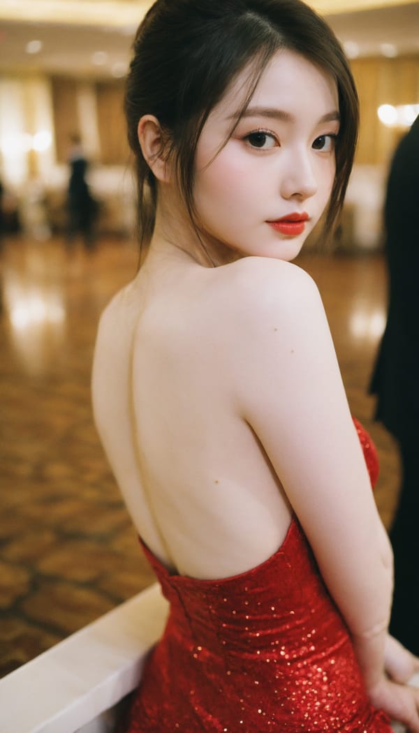 Tags: 21872187, SDXL
{"3": {"inputs": {"seed": 465250312584140, "steps": 32, "cfg": 5.23, "sampler_name": "dpmpp_2m", "scheduler": "karras", "denoise": 1.0, "model": ["27", 0], "positive": ["6", 0], "negative": ["7", 0], "latent_image": ["5", 0]}, "class_type": "KSampler"}, "4": {"inputs": {"ckpt_name": "helloworldxl.safetensors"}, "class_type": "CheckpointLoaderSimple"}, "5": {"inputs": {"width": 768, "height": 1344, "batch_size": 1}, "class_type": "EmptyLatentImage"}, "6": {"inputs": {"text": "23 year old girl, (seductive facial expression:1.13), (beautiful eyes:1.03), (pale skin:1.14), (eyelashes:1.01), (blush:0.95), (cute:1.14), (seductive pose:1.04), (temptress:1.02), (double eyelids:0.98), (sexy lips:0.97), (detailed face:0.97), (idol:1.12), (perky ass:0.96), (exposed ass:1.06), (looking back:0.97), (sexy ass:1.06), (thigh gap:1.10), (wearing a low-cut red dress:0.95) at a ballroom, (candid cinema:1.03), (film:1.04), (detailed skin:1.00), (portra:1.09), (textured skin:1.04), (natural looking skin:1.03), (RAW:1.08), (skin fuzz:1.04), (soft lighting:1.01)", "clip": ["27", 1]}, "class_type": "CLIPTextEncode"}, "7": {"inputs": {"text": "(twisted:1.06), (low resolution:1.10), (watermark:1.14), (open mouth:1.09), (bad hands:1.09), (worst quality:1.11), (distorted:1.14)", "clip": ["27", 1]}, "class_type": "CLIPTextEncode"}, "8": {"inputs": {"samples": ["3", 0], "vae": ["4", 2]}, "class_type": "VAEDecode"}, "25": {"inputs": {"lora_name": "nudify_xl.safetensors", "strength_model": 0.17, "strength_clip": 0.24, "model": ["4", 0], "clip": ["4", 1]}, "class_type": "LoraLoader"}, "26": {"inputs": {"lora_name": "shirtlift_SDXL_v2.safetensors", "strength_model": 0.18, "strength_clip": 0.04, "model": ["25", 0], "clip": ["25", 1]}, "class_type": "LoraLoader"}, "27": {"inputs": {"lora_name": "PerfectEyesXL.safetensors", "strength_model": 0.06, "strength_clip": 0.12, "model": ["26", 0], "clip": ["26", 1]}, "class_type": "LoraLoader"}, "30": {"inputs": {"model_name": "4x_NMKD-Superscale-SP_178000_G.pth"}, "class_type": "UpscaleModelLoader"}, "31": {"inputs": {"upscale_model": ["30", 0], "image": ["8", 0]}, "class_type": "ImageUpscaleWithModel"}, "32": {"inputs": {"upscale_method": "lanczos", "scale_by": 0.5, "image": ["31", 0]}, "class_type": "ImageScaleBy"}, "33": {"inputs": {"pixels": ["32", 0], "vae": ["4", 2]}, "class_type": "VAEEncode"}, "34": {"inputs": {"seed": 465250312584140, "steps": 32, "cfg": 5.23, "sampler_name": "dpmpp_2m", "scheduler": "karras", "denoise": 0.3, "model": ["27", 0], "positive": ["6", 0], "negative": ["7", 0], "latent_image": ["33", 0]}, "class_type": "KSampler"}, "36": {"inputs": {"samples": ["34", 0], "vae": ["4", 2]}, "class_type": "VAEDecode"}, "39": {"inputs": {"filename_prefix": "comfyapi-1727980853915", "images": ["36", 0]}, "class_type": "SaveImage"}}