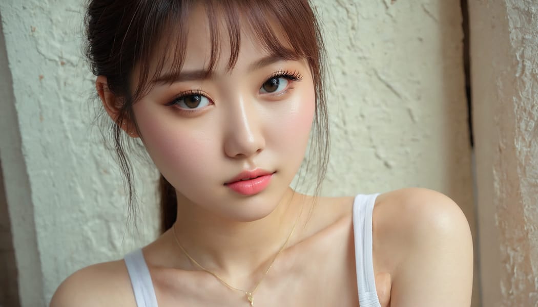 Tags: 21872187, SDXL
{"3": {"inputs": {"seed": 859148113567049, "steps": 64, "cfg": 7.76, "sampler_name": "dpmpp_2m", "scheduler": "karras", "denoise": 1.0, "model": ["27", 0], "positive": ["6", 0], "negative": ["7", 0], "latent_image": ["5", 0]}, "class_type": "KSampler"}, "4": {"inputs": {"ckpt_name": "juggernautxl.safetensors"}, "class_type": "CheckpointLoaderSimple"}, "5": {"inputs": {"width": 1344, "height": 768, "batch_size": 1}, "class_type": "EmptyLatentImage"}, "6": {"inputs": {"text": "26 year old girl, (ukrainian:1.04), (korean:1.06), (sexy lips:1.12), (cute:0.96), (slim:1.01), (eyelashes:0.99), (seductive pose:1.08), (seductive facial expression:1.13), (pale skin:1.03), (idol:1.10), (double eyelids:1.09), (beautiful eyes:1.12), (blush:1.06), (temptress:1.03), (detailed face:1.08), (in a seductive pose:1.13), (large perky breasts:0.96), (cleavage:1.03), (thigh gap:1.05), (white tanktop:0.99), busy street, (RAW:1.03), (soft lighting:1.08), (skin fuzz:1.09), (film:1.01), (textured skin:1.03), (portra:1.02), (candid cinema:1.07), (natural looking skin:1.09), (detailed skin:1.05)", "clip": ["27", 1]}, "class_type": "CLIPTextEncode"}, "7": {"inputs": {"text": "(low resolution:1.10), (distorted:1.07), (open mouth:1.12), (worst quality:1.05), (bad hands:1.05), (watermark:1.05), (twisted:1.10)", "clip": ["27", 1]}, "class_type": "CLIPTextEncode"}, "8": {"inputs": {"samples": ["3", 0], "vae": ["4", 2]}, "class_type": "VAEDecode"}, "25": {"inputs": {"lora_name": "nudify_xl.safetensors", "strength_model": 0.13, "strength_clip": 0.32, "model": ["4", 0], "clip": ["4", 1]}, "class_type": "LoraLoader"}, "26": {"inputs": {"lora_name": "shirtlift_SDXL_v2.safetensors", "strength_model": 0.1, "strength_clip": 0.03, "model": ["25", 0], "clip": ["25", 1]}, "class_type": "LoraLoader"}, "27": {"inputs": {"lora_name": "PerfectEyesXL.safetensors", "strength_model": 0.08, "strength_clip": 0.03, "model": ["26", 0], "clip": ["26", 1]}, "class_type": "LoraLoader"}, "30": {"inputs": {"model_name": "4x_NMKD-Superscale-SP_178000_G.pth"}, "class_type": "UpscaleModelLoader"}, "31": {"inputs": {"upscale_model": ["30", 0], "image": ["8", 0]}, "class_type": "ImageUpscaleWithModel"}, "32": {"inputs": {"upscale_method": "lanczos", "scale_by": 0.5, "image": ["31", 0]}, "class_type": "ImageScaleBy"}, "33": {"inputs": {"pixels": ["32", 0], "vae": ["4", 2]}, "class_type": "VAEEncode"}, "34": {"inputs": {"seed": 859148113567049, "steps": 64, "cfg": 7.76, "sampler_name": "dpmpp_2m", "scheduler": "karras", "denoise": 0.3, "model": ["27", 0], "positive": ["6", 0], "negative": ["7", 0], "latent_image": ["33", 0]}, "class_type": "KSampler"}, "36": {"inputs": {"samples": ["34", 0], "vae": ["4", 2]}, "class_type": "VAEDecode"}, "39": {"inputs": {"filename_prefix": "comfyapi-1735655131501", "images": ["36", 0]}, "class_type": "SaveImage"}}