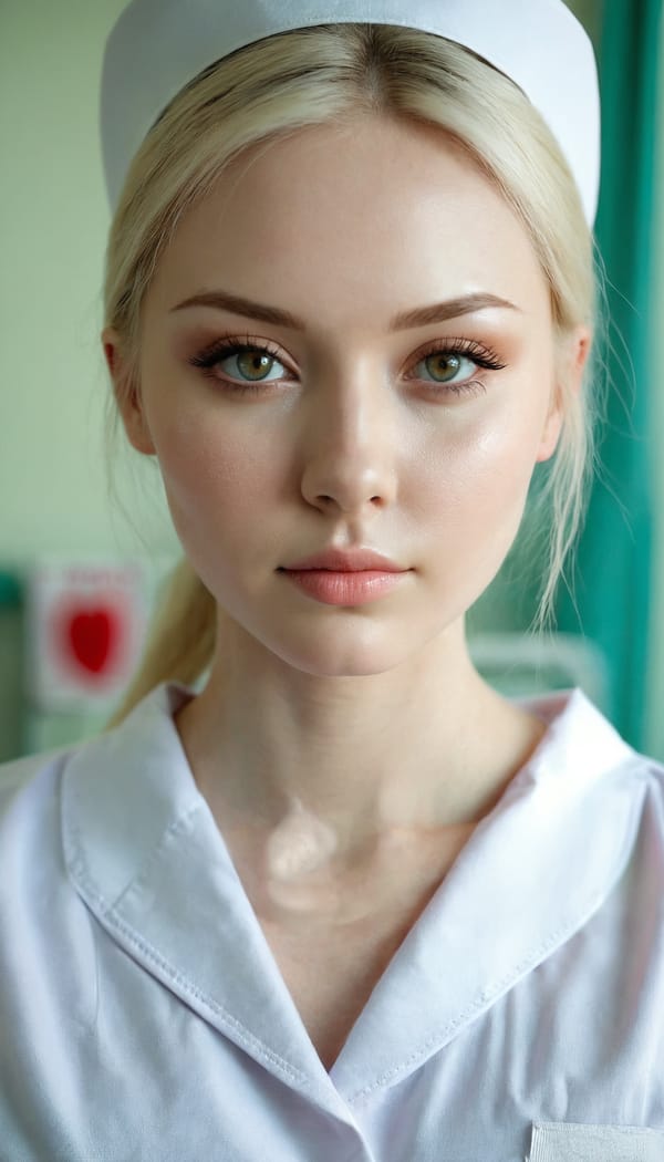 Tags: 21872187, SDXL
{"3": {"inputs": {"seed": 327125239491209, "steps": 32, "cfg": 6.53, "sampler_name": "dpmpp_2m", "scheduler": "karras", "denoise": 1.0, "model": ["27", 0], "positive": ["6", 0], "negative": ["7", 0], "latent_image": ["5", 0]}, "class_type": "KSampler"}, "4": {"inputs": {"ckpt_name": "juggernautxl.safetensors"}, "class_type": "CheckpointLoaderSimple"}, "5": {"inputs": {"width": 768, "height": 1344, "batch_size": 1}, "class_type": "EmptyLatentImage"}, "6": {"inputs": {"text": "27 year old girl, (ukrainian:0.97), (russian:0.95), (beautiful eyes:1.01), (slim:1.06), (pale skin:1.13), (blush:1.12), (seductive facial expression:1.06), (temptress:1.01), (sexy lips:1.14), (idol:1.04), (eyelashes:1.10), (seductive pose:0.98), (double eyelids:1.06), (in a seductive pose:1.04), (large perky breasts:1.11), (cleavage:1.03), (thigh gap:1.02), (nurse in uniform:1.12) working in a hospital ward, (portra:1.01), (candid cinema:1.02), (film:1.09), (skin fuzz:1.01), (RAW:1.06), (soft lighting:1.08), (textured skin:1.01), (detailed skin:1.01), (natural looking skin:1.05)", "clip": ["27", 1]}, "class_type": "CLIPTextEncode"}, "7": {"inputs": {"text": "(worst quality:1.06), (twisted:1.14), (open mouth:1.08), (low resolution:1.14), (distorted:1.14), (bad hands:1.07), (watermark:1.12)", "clip": ["27", 1]}, "class_type": "CLIPTextEncode"}, "8": {"inputs": {"samples": ["3", 0], "vae": ["4", 2]}, "class_type": "VAEDecode"}, "25": {"inputs": {"lora_name": "nudify_xl.safetensors", "strength_model": 0.3, "strength_clip": 0.21, "model": ["4", 0], "clip": ["4", 1]}, "class_type": "LoraLoader"}, "26": {"inputs": {"lora_name": "shirtlift_SDXL_v2.safetensors", "strength_model": 0.11, "strength_clip": 0.07, "model": ["25", 0], "clip": ["25", 1]}, "class_type": "LoraLoader"}, "27": {"inputs": {"lora_name": "PerfectEyesXL.safetensors", "strength_model": 0.0, "strength_clip": 0.13, "model": ["26", 0], "clip": ["26", 1]}, "class_type": "LoraLoader"}, "30": {"inputs": {"model_name": "4x_NMKD-Superscale-SP_178000_G.pth"}, "class_type": "UpscaleModelLoader"}, "31": {"inputs": {"upscale_model": ["30", 0], "image": ["8", 0]}, "class_type": "ImageUpscaleWithModel"}, "32": {"inputs": {"upscale_method": "lanczos", "scale_by": 0.5, "image": ["31", 0]}, "class_type": "ImageScaleBy"}, "33": {"inputs": {"pixels": ["32", 0], "vae": ["4", 2]}, "class_type": "VAEEncode"}, "34": {"inputs": {"seed": 327125239491209, "steps": 32, "cfg": 6.53, "sampler_name": "dpmpp_2m", "scheduler": "karras", "denoise": 0.3, "model": ["27", 0], "positive": ["6", 0], "negative": ["7", 0], "latent_image": ["33", 0]}, "class_type": "KSampler"}, "36": {"inputs": {"samples": ["34", 0], "vae": ["4", 2]}, "class_type": "VAEDecode"}, "39": {"inputs": {"filename_prefix": "comfyapi-1716017240314", "images": ["36", 0]}, "class_type": "SaveImage"}}