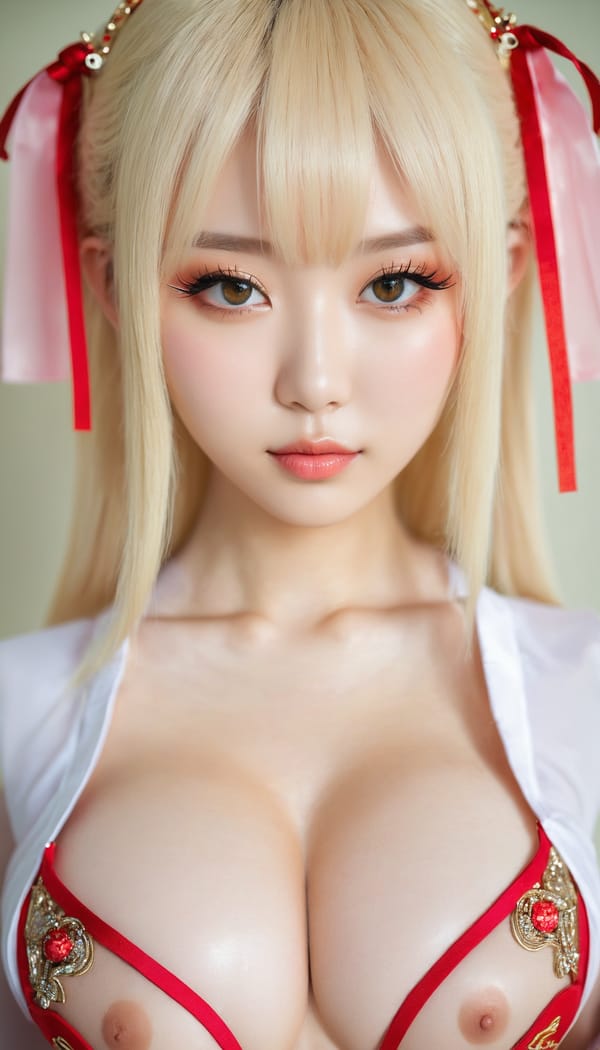 Tags: 21872187, SDXL
{"3": {"inputs": {"seed": 503229623447387, "steps": 64, "cfg": 7.15, "sampler_name": "dpmpp_2m", "scheduler": "karras", "denoise": 1.0, "model": ["27", 0], "positive": ["6", 0], "negative": ["7", 0], "latent_image": ["5", 0]}, "class_type": "KSampler"}, "4": {"inputs": {"ckpt_name": "juggernautxl.safetensors"}, "class_type": "CheckpointLoaderSimple"}, "5": {"inputs": {"width": 768, "height": 1344, "batch_size": 1}, "class_type": "EmptyLatentImage"}, "6": {"inputs": {"text": "19 year old girl, (chinese:1.10), (ukrainian:1.08), (seductive pose:1.08), (sexy lips:1.04), (double eyelids:1.11), (beautiful eyes:1.11), (blush:1.09), (seductive facial expression:1.08), (slim:1.07), (pale skin:1.11), (cute:1.12), (eyelashes:1.04), (temptress:0.96), (idol:1.05), (detailed face:1.04), (in a seductive pose:1.13), (large perky breasts:1.10), (cleavage:1.09), (thigh gap:1.13), (in a cosplay:1.08) at comiket posing for camera, (skin fuzz:1.07), (natural looking skin:1.04), (soft lighting:1.00), (film:1.00), (textured skin:1.03), (detailed skin:1.00), (portra:1.01), (RAW:1.01), (candid cinema:1.02)", "clip": ["27", 1]}, "class_type": "CLIPTextEncode"}, "7": {"inputs": {"text": "(twisted:1.14), (distorted:1.06), (watermark:1.12), (open mouth:1.13), (worst quality:1.13), (low resolution:1.05), (bad hands:1.10)", "clip": ["27", 1]}, "class_type": "CLIPTextEncode"}, "8": {"inputs": {"samples": ["3", 0], "vae": ["4", 2]}, "class_type": "VAEDecode"}, "25": {"inputs": {"lora_name": "nudify_xl.safetensors", "strength_model": 0.07, "strength_clip": 0.29, "model": ["4", 0], "clip": ["4", 1]}, "class_type": "LoraLoader"}, "26": {"inputs": {"lora_name": "shirtlift_SDXL_v2.safetensors", "strength_model": 0.06, "strength_clip": 0.02, "model": ["25", 0], "clip": ["25", 1]}, "class_type": "LoraLoader"}, "27": {"inputs": {"lora_name": "PerfectEyesXL.safetensors", "strength_model": 0.09, "strength_clip": 0.06, "model": ["26", 0], "clip": ["26", 1]}, "class_type": "LoraLoader"}, "30": {"inputs": {"model_name": "4x_NMKD-Superscale-SP_178000_G.pth"}, "class_type": "UpscaleModelLoader"}, "31": {"inputs": {"upscale_model": ["30", 0], "image": ["8", 0]}, "class_type": "ImageUpscaleWithModel"}, "32": {"inputs": {"upscale_method": "lanczos", "scale_by": 0.5, "image": ["31", 0]}, "class_type": "ImageScaleBy"}, "33": {"inputs": {"pixels": ["32", 0], "vae": ["4", 2]}, "class_type": "VAEEncode"}, "34": {"inputs": {"seed": 503229623447387, "steps": 64, "cfg": 7.15, "sampler_name": "dpmpp_2m", "scheduler": "karras", "denoise": 0.3, "model": ["27", 0], "positive": ["6", 0], "negative": ["7", 0], "latent_image": ["33", 0]}, "class_type": "KSampler"}, "36": {"inputs": {"samples": ["34", 0], "vae": ["4", 2]}, "class_type": "VAEDecode"}, "39": {"inputs": {"filename_prefix": "comfyapi-1731655719671", "images": ["36", 0]}, "class_type": "SaveImage"}}