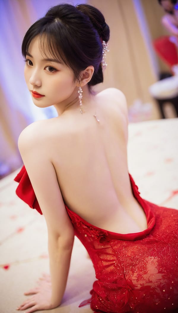 Tags: 21872187, SDXL
{"3": {"inputs": {"seed": 446805667554984, "steps": 64, "cfg": 6.84, "sampler_name": "dpmpp_2m", "scheduler": "karras", "denoise": 1.0, "model": ["27", 0], "positive": ["6", 0], "negative": ["7", 0], "latent_image": ["5", 0]}, "class_type": "KSampler"}, "4": {"inputs": {"ckpt_name": "helloworldxl.safetensors"}, "class_type": "CheckpointLoaderSimple"}, "5": {"inputs": {"width": 768, "height": 1344, "batch_size": 1}, "class_type": "EmptyLatentImage"}, "6": {"inputs": {"text": "20 year old girl, (taiwanese:1.08), (ukrainian:1.06), (korean:1.04), (chinese:1.01), (beautiful eyes:1.00), (eyelashes:1.00), (cute:1.12), (idol:1.05), (detailed face:1.11), (pale skin:1.06), (blush:0.96), (seductive facial expression:1.05), (sexy lips:0.98), (slim:1.14), (temptress:1.01), (seductive pose:0.95), (on all fours:1.14), (spreading ass cheeks:1.03), (from behind:1.14), (backboob:1.12), (wearing a low-cut red dress:1.04) at a ballroom, (natural looking skin:1.06), (soft lighting:1.04), (skin fuzz:1.02), (detailed skin:1.00), (RAW:1.03), (film:1.01), (textured skin:1.06), (portra:1.08), (candid cinema:1.01)", "clip": ["27", 1]}, "class_type": "CLIPTextEncode"}, "7": {"inputs": {"text": "(worst quality:1.05), (distorted:1.06), (open mouth:1.14), (bad hands:1.13), (watermark:1.05), (low resolution:1.11), (twisted:1.05)", "clip": ["27", 1]}, "class_type": "CLIPTextEncode"}, "8": {"inputs": {"samples": ["3", 0], "vae": ["4", 2]}, "class_type": "VAEDecode"}, "25": {"inputs": {"lora_name": "nudify_xl.safetensors", "strength_model": 0.33, "strength_clip": 0.05, "model": ["4", 0], "clip": ["4", 1]}, "class_type": "LoraLoader"}, "26": {"inputs": {"lora_name": "shirtlift_SDXL_v2.safetensors", "strength_model": 0.01, "strength_clip": 0.11, "model": ["25", 0], "clip": ["25", 1]}, "class_type": "LoraLoader"}, "27": {"inputs": {"lora_name": "PerfectEyesXL.safetensors", "strength_model": 0.11, "strength_clip": 0.09, "model": ["26", 0], "clip": ["26", 1]}, "class_type": "LoraLoader"}, "30": {"inputs": {"model_name": "4x_NMKD-Superscale-SP_178000_G.pth"}, "class_type": "UpscaleModelLoader"}, "31": {"inputs": {"upscale_model": ["30", 0], "image": ["8", 0]}, "class_type": "ImageUpscaleWithModel"}, "32": {"inputs": {"upscale_method": "lanczos", "scale_by": 0.5, "image": ["31", 0]}, "class_type": "ImageScaleBy"}, "33": {"inputs": {"pixels": ["32", 0], "vae": ["4", 2]}, "class_type": "VAEEncode"}, "34": {"inputs": {"seed": 446805667554984, "steps": 64, "cfg": 6.84, "sampler_name": "dpmpp_2m", "scheduler": "karras", "denoise": 0.3, "model": ["27", 0], "positive": ["6", 0], "negative": ["7", 0], "latent_image": ["33", 0]}, "class_type": "KSampler"}, "36": {"inputs": {"samples": ["34", 0], "vae": ["4", 2]}, "class_type": "VAEDecode"}, "39": {"inputs": {"filename_prefix": "comfyapi-1732366113914", "images": ["36", 0]}, "class_type": "SaveImage"}}