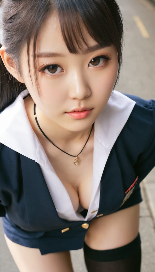 Tags: 21872187, SDXL
{"3": {"inputs": {"seed": 681010220172806, "steps": 64, "cfg": 5.75, "sampler_name": "dpmpp_2m", "scheduler": "karras", "denoise": 1.0, "model": ["27", 0], "positive": ["6", 0], "negative": ["7", 0], "latent_image": ["5", 0]}, "class_type": "KSampler"}, "4": {"inputs": {"ckpt_name": "juggernautxl.safetensors"}, "class_type": "CheckpointLoaderSimple"}, "5": {"inputs": {"width": 768, "height": 1344, "batch_size": 1}, "class_type": "EmptyLatentImage"}, "6": {"inputs": {"text": "21 year old girl, (taiwanese:1.05), (seductive pose:1.11), (detailed face:1.09), (temptress:1.02), (sexy lips:1.05), (idol:0.96), (cute:0.98), (blush:1.12), (pale skin:1.07), (slim:1.14), (eyelashes:0.95), (beautiful eyes:1.02), (seductive facial expression:1.13), (double eyelids:1.02), (on all fours:1.11), (spreading ass cheeks:0.99), (from behind:1.00), (backboob:1.05), (school uniform:1.08), choker, busy street, (RAW:1.01), (candid cinema:1.07), (soft lighting:1.09), (detailed skin:1.04), (portra:1.04), (skin fuzz:1.03), (natural looking skin:1.00), (textured skin:1.03), (film:1.08)", "clip": ["27", 1]}, "class_type": "CLIPTextEncode"}, "7": {"inputs": {"text": "(bad hands:1.09), (worst quality:1.13), (low resolution:1.07), (open mouth:1.05), (twisted:1.11), (watermark:1.13), (distorted:1.05)", "clip": ["27", 1]}, "class_type": "CLIPTextEncode"}, "8": {"inputs": {"samples": ["3", 0], "vae": ["4", 2]}, "class_type": "VAEDecode"}, "25": {"inputs": {"lora_name": "nudify_xl.safetensors", "strength_model": 0.03, "strength_clip": 0.27, "model": ["4", 0], "clip": ["4", 1]}, "class_type": "LoraLoader"}, "26": {"inputs": {"lora_name": "shirtlift_SDXL_v2.safetensors", "strength_model": 0.05, "strength_clip": 0.08, "model": ["25", 0], "clip": ["25", 1]}, "class_type": "LoraLoader"}, "27": {"inputs": {"lora_name": "PerfectEyesXL.safetensors", "strength_model": 0.01, "strength_clip": 0.1, "model": ["26", 0], "clip": ["26", 1]}, "class_type": "LoraLoader"}, "30": {"inputs": {"model_name": "4x_NMKD-Superscale-SP_178000_G.pth"}, "class_type": "UpscaleModelLoader"}, "31": {"inputs": {"upscale_model": ["30", 0], "image": ["8", 0]}, "class_type": "ImageUpscaleWithModel"}, "32": {"inputs": {"upscale_method": "lanczos", "scale_by": 0.5, "image": ["31", 0]}, "class_type": "ImageScaleBy"}, "33": {"inputs": {"pixels": ["32", 0], "vae": ["4", 2]}, "class_type": "VAEEncode"}, "34": {"inputs": {"seed": 681010220172806, "steps": 64, "cfg": 5.75, "sampler_name": "dpmpp_2m", "scheduler": "karras", "denoise": 0.3, "model": ["27", 0], "positive": ["6", 0], "negative": ["7", 0], "latent_image": ["33", 0]}, "class_type": "KSampler"}, "36": {"inputs": {"samples": ["34", 0], "vae": ["4", 2]}, "class_type": "VAEDecode"}, "39": {"inputs": {"filename_prefix": "comfyapi-1724977450587", "images": ["36", 0]}, "class_type": "SaveImage"}}